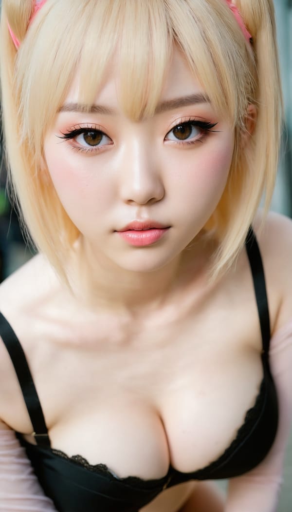 Tags: 21872187, SDXL
{"3": {"inputs": {"seed": 295455046428355, "steps": 64, "cfg": 5.76, "sampler_name": "dpmpp_2m", "scheduler": "karras", "denoise": 1.0, "model": ["27", 0], "positive": ["6", 0], "negative": ["7", 0], "latent_image": ["5", 0]}, "class_type": "KSampler"}, "4": {"inputs": {"ckpt_name": "juggernautxl.safetensors"}, "class_type": "CheckpointLoaderSimple"}, "5": {"inputs": {"width": 768, "height": 1344, "batch_size": 1}, "class_type": "EmptyLatentImage"}, "6": {"inputs": {"text": "18 year old girl, (korean:1.03), (double eyelids:0.98), (seductive pose:0.97), (slim:0.96), (eyelashes:1.03), (seductive facial expression:0.98), (beautiful eyes:1.14), (pale skin:1.08), (temptress:1.05), (detailed face:1.13), (blush:1.11), (cute:1.03), (idol:1.00), (sexy lips:1.02), (on all fours:1.14), (spreading ass cheeks:1.04), (from behind:1.04), (backboob:1.11), (in a cosplay:0.99) at comiket posing for camera, (RAW:1.00), (skin fuzz:1.02), (natural looking skin:1.06), (detailed skin:1.02), (soft lighting:1.00), (portra:1.06), (candid cinema:1.04), (film:1.07), (textured skin:1.08)", "clip": ["27", 1]}, "class_type": "CLIPTextEncode"}, "7": {"inputs": {"text": "(low resolution:1.13), (twisted:1.07), (open mouth:1.08), (worst quality:1.13), (distorted:1.05), (watermark:1.12)", "clip": ["27", 1]}, "class_type": "CLIPTextEncode"}, "8": {"inputs": {"samples": ["3", 0], "vae": ["4", 2]}, "class_type": "VAEDecode"}, "25": {"inputs": {"lora_name": "nudify_xl.safetensors", "strength_model": 0.13, "strength_clip": 0.22, "model": ["4", 0], "clip": ["4", 1]}, "class_type": "LoraLoader"}, "26": {"inputs": {"lora_name": "shirtlift_SDXL_v2.safetensors", "strength_model": 0.05, "strength_clip": 0.19, "model": ["25", 0], "clip": ["25", 1]}, "class_type": "LoraLoader"}, "27": {"inputs": {"lora_name": "PerfectEyesXL.safetensors", "strength_model": 0.09, "strength_clip": 0.12, "model": ["26", 0], "clip": ["26", 1]}, "class_type": "LoraLoader"}, "30": {"inputs": {"model_name": "4x_NMKD-Superscale-SP_178000_G.pth"}, "class_type": "UpscaleModelLoader"}, "31": {"inputs": {"upscale_model": ["30", 0], "image": ["8", 0]}, "class_type": "ImageUpscaleWithModel"}, "32": {"inputs": {"upscale_method": "lanczos", "scale_by": 0.5, "image": ["31", 0]}, "class_type": "ImageScaleBy"}, "33": {"inputs": {"pixels": ["32", 0], "vae": ["4", 2]}, "class_type": "VAEEncode"}, "34": {"inputs": {"seed": 295455046428355, "steps": 64, "cfg": 5.76, "sampler_name": "dpmpp_2m", "scheduler": "karras", "denoise": 0.3, "model": ["27", 0], "positive": ["6", 0], "negative": ["7", 0], "latent_image": ["33", 0]}, "class_type": "KSampler"}, "36": {"inputs": {"samples": ["34", 0], "vae": ["4", 2]}, "class_type": "VAEDecode"}, "39": {"inputs": {"filename_prefix": "comfyapi-1717092852008", "images": ["36", 0]}, "class_type": "SaveImage"}}