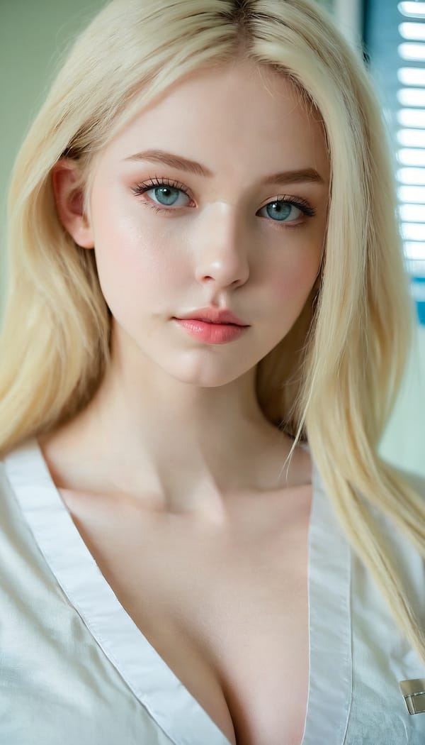 Tags: 21872187, SDXL
{"3": {"inputs": {"seed": 787442274415275, "steps": 32, "cfg": 6.22, "sampler_name": "dpmpp_2m", "scheduler": "karras", "denoise": 1.0, "model": ["27", 0], "positive": ["6", 0], "negative": ["7", 0], "latent_image": ["5", 0]}, "class_type": "KSampler"}, "4": {"inputs": {"ckpt_name": "juggernautxl.safetensors"}, "class_type": "CheckpointLoaderSimple"}, "5": {"inputs": {"width": 768, "height": 1344, "batch_size": 1}, "class_type": "EmptyLatentImage"}, "6": {"inputs": {"text": "18 year old girl, (detailed face:1.00), (beautiful eyes:1.11), (sexy lips:1.06), (idol:1.04), (seductive pose:0.98), (seductive facial expression:1.09), (pale skin:1.05), (blush:0.97), (cute:1.08), (temptress:1.07), (slim:1.08), (in a seductive pose:1.03), (large perky breasts:0.99), (cleavage:1.03), (thigh gap:1.13), (nurse in uniform:1.05) working in a hospital ward, (soft lighting:1.04), (textured skin:1.08), (detailed skin:1.09), (skin fuzz:1.04), (RAW:1.03), (natural looking skin:1.09), (candid cinema:1.04), (film:1.08), (portra:1.07)", "clip": ["27", 1]}, "class_type": "CLIPTextEncode"}, "7": {"inputs": {"text": "(worst quality:1.14), (watermark:1.12), (distorted:1.13), (bad hands:1.09), (open mouth:1.11), (low resolution:1.09), (twisted:1.14)", "clip": ["27", 1]}, "class_type": "CLIPTextEncode"}, "8": {"inputs": {"samples": ["3", 0], "vae": ["4", 2]}, "class_type": "VAEDecode"}, "25": {"inputs": {"lora_name": "nudify_xl.safetensors", "strength_model": 0.0, "strength_clip": 0.15, "model": ["4", 0], "clip": ["4", 1]}, "class_type": "LoraLoader"}, "26": {"inputs": {"lora_name": "shirtlift_SDXL_v2.safetensors", "strength_model": 0.18, "strength_clip": 0.13, "model": ["25", 0], "clip": ["25", 1]}, "class_type": "LoraLoader"}, "27": {"inputs": {"lora_name": "PerfectEyesXL.safetensors", "strength_model": 0.18, "strength_clip": 0.16, "model": ["26", 0], "clip": ["26", 1]}, "class_type": "LoraLoader"}, "30": {"inputs": {"model_name": "4x_NMKD-Superscale-SP_178000_G.pth"}, "class_type": "UpscaleModelLoader"}, "31": {"inputs": {"upscale_model": ["30", 0], "image": ["8", 0]}, "class_type": "ImageUpscaleWithModel"}, "32": {"inputs": {"upscale_method": "lanczos", "scale_by": 0.5, "image": ["31", 0]}, "class_type": "ImageScaleBy"}, "33": {"inputs": {"pixels": ["32", 0], "vae": ["4", 2]}, "class_type": "VAEEncode"}, "34": {"inputs": {"seed": 787442274415275, "steps": 32, "cfg": 6.22, "sampler_name": "dpmpp_2m", "scheduler": "karras", "denoise": 0.3, "model": ["27", 0], "positive": ["6", 0], "negative": ["7", 0], "latent_image": ["33", 0]}, "class_type": "KSampler"}, "36": {"inputs": {"samples": ["34", 0], "vae": ["4", 2]}, "class_type": "VAEDecode"}, "39": {"inputs": {"filename_prefix": "comfyapi-1713532784519", "images": ["36", 0]}, "class_type": "SaveImage"}}