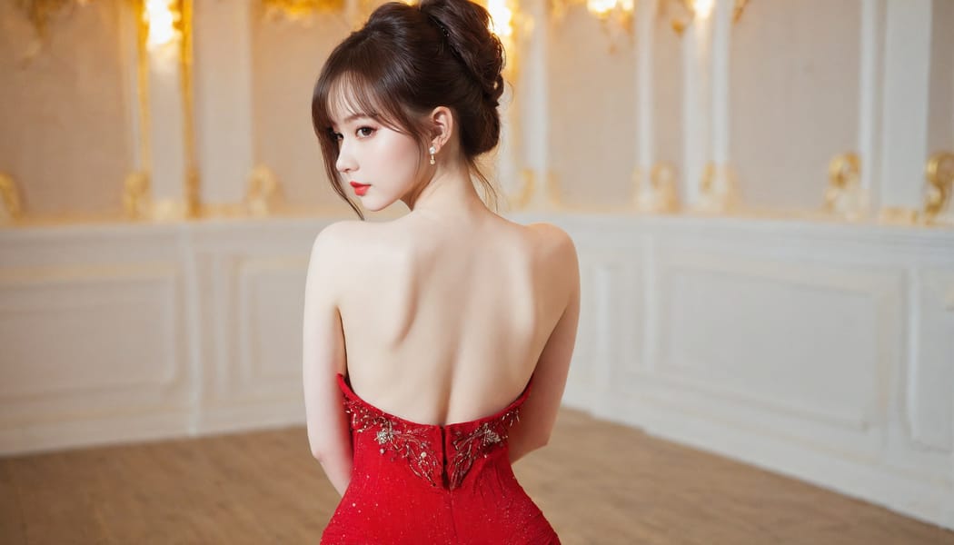 Tags: 21872187, SDXL
{"3": {"inputs": {"seed": 307570551864793, "steps": 32, "cfg": 5.93, "sampler_name": "dpmpp_2m", "scheduler": "karras", "denoise": 1.0, "model": ["27", 0], "positive": ["6", 0], "negative": ["7", 0], "latent_image": ["5", 0]}, "class_type": "KSampler"}, "4": {"inputs": {"ckpt_name": "helloworldxl.safetensors"}, "class_type": "CheckpointLoaderSimple"}, "5": {"inputs": {"width": 1344, "height": 768, "batch_size": 1}, "class_type": "EmptyLatentImage"}, "6": {"inputs": {"text": "21 year old girl, (russian:1.04), (blush:1.03), (slim:1.04), (idol:0.99), (pale skin:1.10), (sexy lips:1.09), (eyelashes:1.14), (seductive facial expression:0.97), (beautiful eyes:0.96), (temptress:1.01), (double eyelids:1.14), (cute:1.14), (seductive pose:0.95), (on all fours:0.98), (spreading ass cheeks:1.13), (from behind:1.14), (backboob:1.03), (wearing a low-cut red dress:1.11) at a ballroom, (natural looking skin:1.01), (textured skin:1.08), (detailed skin:1.02), (portra:1.09), (soft lighting:1.08), (candid cinema:1.01), (skin fuzz:1.03), (film:1.06), (RAW:1.02)", "clip": ["27", 1]}, "class_type": "CLIPTextEncode"}, "7": {"inputs": {"text": "(open mouth:1.13), (low resolution:1.09), (twisted:1.06), (worst quality:1.08), (bad hands:1.12), (watermark:1.09), (distorted:1.07)", "clip": ["27", 1]}, "class_type": "CLIPTextEncode"}, "8": {"inputs": {"samples": ["3", 0], "vae": ["4", 2]}, "class_type": "VAEDecode"}, "25": {"inputs": {"lora_name": "nudify_xl.safetensors", "strength_model": 0.1, "strength_clip": 0.27, "model": ["4", 0], "clip": ["4", 1]}, "class_type": "LoraLoader"}, "26": {"inputs": {"lora_name": "shirtlift_SDXL_v2.safetensors", "strength_model": 0.02, "strength_clip": 0.11, "model": ["25", 0], "clip": ["25", 1]}, "class_type": "LoraLoader"}, "27": {"inputs": {"lora_name": "PerfectEyesXL.safetensors", "strength_model": 0.16, "strength_clip": 0.0, "model": ["26", 0], "clip": ["26", 1]}, "class_type": "LoraLoader"}, "30": {"inputs": {"model_name": "4x_NMKD-Superscale-SP_178000_G.pth"}, "class_type": "UpscaleModelLoader"}, "31": {"inputs": {"upscale_model": ["30", 0], "image": ["8", 0]}, "class_type": "ImageUpscaleWithModel"}, "32": {"inputs": {"upscale_method": "lanczos", "scale_by": 0.5, "image": ["31", 0]}, "class_type": "ImageScaleBy"}, "33": {"inputs": {"pixels": ["32", 0], "vae": ["4", 2]}, "class_type": "VAEEncode"}, "34": {"inputs": {"seed": 307570551864793, "steps": 32, "cfg": 5.93, "sampler_name": "dpmpp_2m", "scheduler": "karras", "denoise": 0.3, "model": ["27", 0], "positive": ["6", 0], "negative": ["7", 0], "latent_image": ["33", 0]}, "class_type": "KSampler"}, "36": {"inputs": {"samples": ["34", 0], "vae": ["4", 2]}, "class_type": "VAEDecode"}, "39": {"inputs": {"filename_prefix": "comfyapi-1732070395551", "images": ["36", 0]}, "class_type": "SaveImage"}}