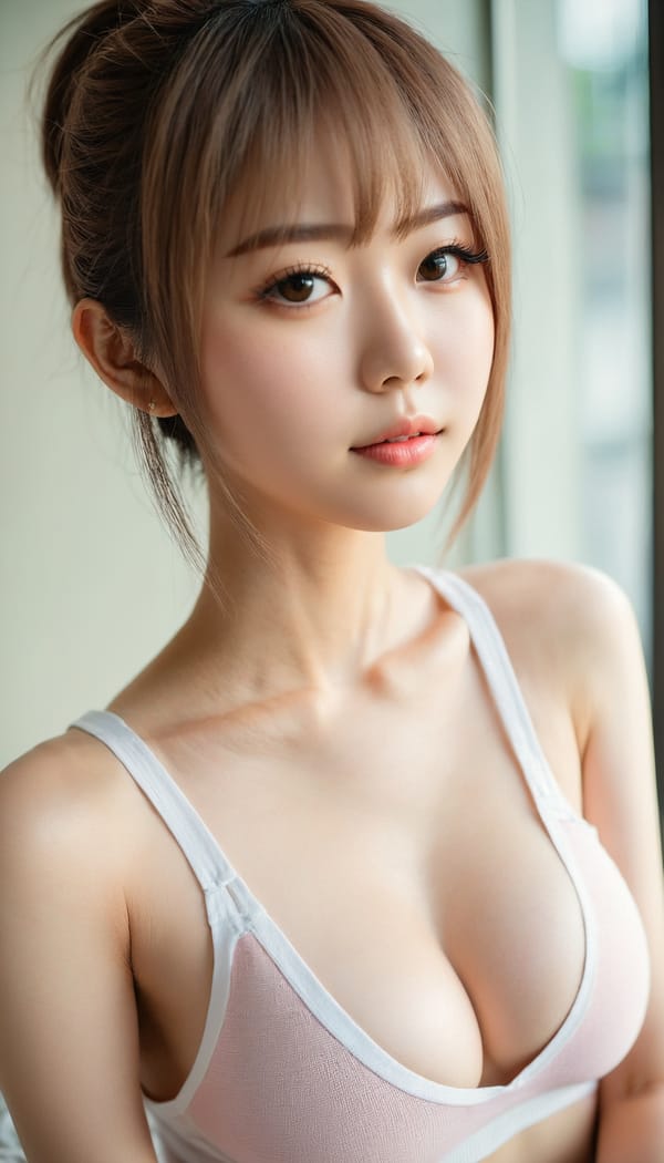 Tags: 21872187, SDXL
{"3": {"inputs": {"seed": 990417477717814, "steps": 32, "cfg": 7.65, "sampler_name": "dpmpp_2m", "scheduler": "karras", "denoise": 1.0, "model": ["27", 0], "positive": ["6", 0], "negative": ["7", 0], "latent_image": ["5", 0]}, "class_type": "KSampler"}, "4": {"inputs": {"ckpt_name": "juggernautxl.safetensors"}, "class_type": "CheckpointLoaderSimple"}, "5": {"inputs": {"width": 768, "height": 1344, "batch_size": 1}, "class_type": "EmptyLatentImage"}, "6": {"inputs": {"text": "26 year old girl, (japanese:1.01), (seductive pose:0.96), (idol:0.99), (pale skin:1.02), (detailed face:1.08), (slim:1.06), (double eyelids:1.04), (seductive facial expression:0.98), (beautiful eyes:0.95), (sexy lips:1.00), (eyelashes:1.05), (blush:1.11), (cute:1.07), (in a seductive pose:1.03), (large perky breasts:1.05), (cleavage:0.98), (thigh gap:0.99), (white tanktop:1.09), busy street, (candid cinema:1.08), (textured skin:1.06), (soft lighting:1.09), (RAW:1.01), (natural looking skin:1.01), (film:1.03), (skin fuzz:1.00), (detailed skin:1.04), (portra:1.03)", "clip": ["27", 1]}, "class_type": "CLIPTextEncode"}, "7": {"inputs": {"text": "(distorted:1.10), (worst quality:1.11), (watermark:1.07), (bad hands:1.12), (low resolution:1.07), (twisted:1.09), (open mouth:1.11)", "clip": ["27", 1]}, "class_type": "CLIPTextEncode"}, "8": {"inputs": {"samples": ["3", 0], "vae": ["4", 2]}, "class_type": "VAEDecode"}, "25": {"inputs": {"lora_name": "nudify_xl.safetensors", "strength_model": 0.15, "strength_clip": 0.16, "model": ["4", 0], "clip": ["4", 1]}, "class_type": "LoraLoader"}, "26": {"inputs": {"lora_name": "shirtlift_SDXL_v2.safetensors", "strength_model": 0.15, "strength_clip": 0.19, "model": ["25", 0], "clip": ["25", 1]}, "class_type": "LoraLoader"}, "27": {"inputs": {"lora_name": "PerfectEyesXL.safetensors", "strength_model": 0.09, "strength_clip": 0.13, "model": ["26", 0], "clip": ["26", 1]}, "class_type": "LoraLoader"}, "30": {"inputs": {"model_name": "4x_NMKD-Superscale-SP_178000_G.pth"}, "class_type": "UpscaleModelLoader"}, "31": {"inputs": {"upscale_model": ["30", 0], "image": ["8", 0]}, "class_type": "ImageUpscaleWithModel"}, "32": {"inputs": {"upscale_method": "lanczos", "scale_by": 0.5, "image": ["31", 0]}, "class_type": "ImageScaleBy"}, "33": {"inputs": {"pixels": ["32", 0], "vae": ["4", 2]}, "class_type": "VAEEncode"}, "34": {"inputs": {"seed": 990417477717814, "steps": 32, "cfg": 7.65, "sampler_name": "dpmpp_2m", "scheduler": "karras", "denoise": 0.3, "model": ["27", 0], "positive": ["6", 0], "negative": ["7", 0], "latent_image": ["33", 0]}, "class_type": "KSampler"}, "36": {"inputs": {"samples": ["34", 0], "vae": ["4", 2]}, "class_type": "VAEDecode"}, "39": {"inputs": {"filename_prefix": "comfyapi-1715020194858", "images": ["36", 0]}, "class_type": "SaveImage"}}