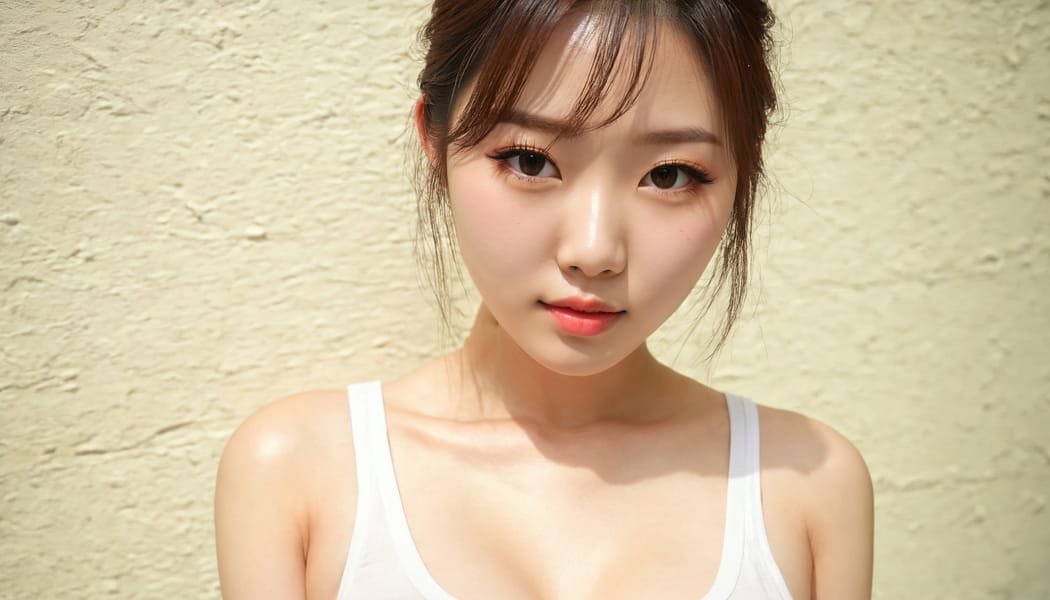 Tags: 21872187, SDXL
{"3": {"inputs": {"seed": 686956636286369, "steps": 64, "cfg": 7.28, "sampler_name": "dpmpp_2m", "scheduler": "karras", "denoise": 1.0, "model": ["27", 0], "positive": ["6", 0], "negative": ["7", 0], "latent_image": ["5", 0]}, "class_type": "KSampler"}, "4": {"inputs": {"ckpt_name": "juggernautxl.safetensors"}, "class_type": "CheckpointLoaderSimple"}, "5": {"inputs": {"width": 1344, "height": 768, "batch_size": 1}, "class_type": "EmptyLatentImage"}, "6": {"inputs": {"text": "27 year old girl, (taiwanese:0.96), (korean:1.13), (double eyelids:1.00), (cute:0.98), (eyelashes:0.95), (sexy lips:1.00), (detailed face:1.09), (idol:0.99), (seductive facial expression:1.04), (blush:1.06), (slim:1.09), (seductive pose:1.08), (beautiful eyes:0.95), (pale skin:1.13), (in a seductive pose:1.08), (large perky breasts:0.95), (cleavage:0.95), (thigh gap:0.99), (white tanktop:1.04), busy street, (textured skin:1.08), (natural looking skin:1.04), (RAW:1.06), (detailed skin:1.00), (portra:1.03), (soft lighting:1.00), (candid cinema:1.05), (film:1.02), (skin fuzz:1.08)", "clip": ["27", 1]}, "class_type": "CLIPTextEncode"}, "7": {"inputs": {"text": "(low resolution:1.07), (twisted:1.07), (distorted:1.08), (watermark:1.09), (worst quality:1.09), (open mouth:1.06), (bad hands:1.05)", "clip": ["27", 1]}, "class_type": "CLIPTextEncode"}, "8": {"inputs": {"samples": ["3", 0], "vae": ["4", 2]}, "class_type": "VAEDecode"}, "25": {"inputs": {"lora_name": "nudify_xl.safetensors", "strength_model": 0.23, "strength_clip": 0.33, "model": ["4", 0], "clip": ["4", 1]}, "class_type": "LoraLoader"}, "26": {"inputs": {"lora_name": "shirtlift_SDXL_v2.safetensors", "strength_model": 0.13, "strength_clip": 0.16, "model": ["25", 0], "clip": ["25", 1]}, "class_type": "LoraLoader"}, "27": {"inputs": {"lora_name": "PerfectEyesXL.safetensors", "strength_model": 0.0, "strength_clip": 0.07, "model": ["26", 0], "clip": ["26", 1]}, "class_type": "LoraLoader"}, "30": {"inputs": {"model_name": "4x_NMKD-Superscale-SP_178000_G.pth"}, "class_type": "UpscaleModelLoader"}, "31": {"inputs": {"upscale_model": ["30", 0], "image": ["8", 0]}, "class_type": "ImageUpscaleWithModel"}, "32": {"inputs": {"upscale_method": "lanczos", "scale_by": 0.5, "image": ["31", 0]}, "class_type": "ImageScaleBy"}, "33": {"inputs": {"pixels": ["32", 0], "vae": ["4", 2]}, "class_type": "VAEEncode"}, "34": {"inputs": {"seed": 686956636286369, "steps": 64, "cfg": 7.28, "sampler_name": "dpmpp_2m", "scheduler": "karras", "denoise": 0.3, "model": ["27", 0], "positive": ["6", 0], "negative": ["7", 0], "latent_image": ["33", 0]}, "class_type": "KSampler"}, "36": {"inputs": {"samples": ["34", 0], "vae": ["4", 2]}, "class_type": "VAEDecode"}, "39": {"inputs": {"filename_prefix": "comfyapi-1734718938629", "images": ["36", 0]}, "class_type": "SaveImage"}}