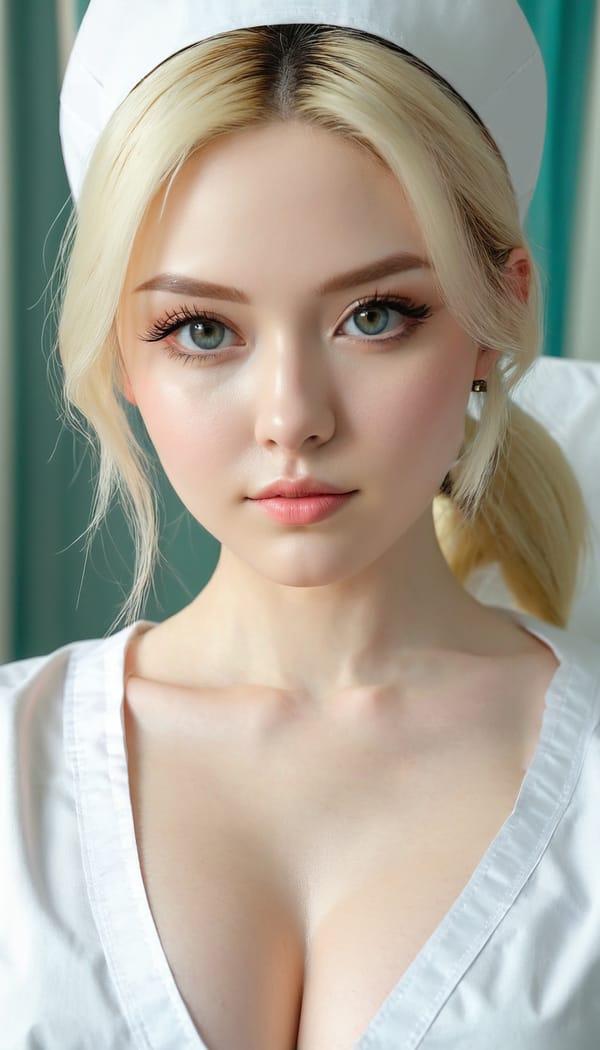 Tags: 21872187, SDXL
{"3": {"inputs": {"seed": 870009148012421, "steps": 64, "cfg": 7.99, "sampler_name": "dpmpp_2m", "scheduler": "karras", "denoise": 1.0, "model": ["27", 0], "positive": ["6", 0], "negative": ["7", 0], "latent_image": ["5", 0]}, "class_type": "KSampler"}, "4": {"inputs": {"ckpt_name": "juggernautxl.safetensors"}, "class_type": "CheckpointLoaderSimple"}, "5": {"inputs": {"width": 768, "height": 1344, "batch_size": 1}, "class_type": "EmptyLatentImage"}, "6": {"inputs": {"text": "25 year old girl, (temptress:1.12), (cute:1.04), (beautiful eyes:1.01), (pale skin:1.12), (eyelashes:1.04), (seductive pose:1.14), (detailed face:0.97), (double eyelids:0.98), (slim:1.13), (idol:1.08), (blush:1.07), (seductive facial expression:1.02), (sexy lips:1.05), (in a seductive pose:1.04), (large perky breasts:1.10), (cleavage:1.14), (thigh gap:0.97), (nurse in uniform:1.14) working in a hospital ward, (film:1.05), (portra:1.04), (candid cinema:1.04), (soft lighting:1.09), (natural looking skin:1.00), (RAW:1.07), (skin fuzz:1.08), (textured skin:1.02), (detailed skin:1.00)", "clip": ["27", 1]}, "class_type": "CLIPTextEncode"}, "7": {"inputs": {"text": "(twisted:1.10), (low resolution:1.13), (watermark:1.09), (worst quality:1.10), (distorted:1.06), (bad hands:1.10), (open mouth:1.09)", "clip": ["27", 1]}, "class_type": "CLIPTextEncode"}, "8": {"inputs": {"samples": ["3", 0], "vae": ["4", 2]}, "class_type": "VAEDecode"}, "25": {"inputs": {"lora_name": "nudify_xl.safetensors", "strength_model": 0.29, "strength_clip": 0.32, "model": ["4", 0], "clip": ["4", 1]}, "class_type": "LoraLoader"}, "26": {"inputs": {"lora_name": "shirtlift_SDXL_v2.safetensors", "strength_model": 0.01, "strength_clip": 0.14, "model": ["25", 0], "clip": ["25", 1]}, "class_type": "LoraLoader"}, "27": {"inputs": {"lora_name": "PerfectEyesXL.safetensors", "strength_model": 0.15, "strength_clip": 0.0, "model": ["26", 0], "clip": ["26", 1]}, "class_type": "LoraLoader"}, "30": {"inputs": {"model_name": "4x_NMKD-Superscale-SP_178000_G.pth"}, "class_type": "UpscaleModelLoader"}, "31": {"inputs": {"upscale_model": ["30", 0], "image": ["8", 0]}, "class_type": "ImageUpscaleWithModel"}, "32": {"inputs": {"upscale_method": "lanczos", "scale_by": 0.5, "image": ["31", 0]}, "class_type": "ImageScaleBy"}, "33": {"inputs": {"pixels": ["32", 0], "vae": ["4", 2]}, "class_type": "VAEEncode"}, "34": {"inputs": {"seed": 870009148012421, "steps": 64, "cfg": 7.99, "sampler_name": "dpmpp_2m", "scheduler": "karras", "denoise": 0.3, "model": ["27", 0], "positive": ["6", 0], "negative": ["7", 0], "latent_image": ["33", 0]}, "class_type": "KSampler"}, "36": {"inputs": {"samples": ["34", 0], "vae": ["4", 2]}, "class_type": "VAEDecode"}, "39": {"inputs": {"filename_prefix": "comfyapi-1725135925255", "images": ["36", 0]}, "class_type": "SaveImage"}}