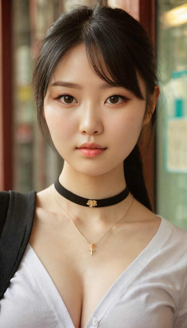 Tags: 21872187, SDXL
{"3": {"inputs": {"seed": 246436353393398, "steps": 32, "cfg": 6.97, "sampler_name": "dpmpp_2m", "scheduler": "karras", "denoise": 1.0, "model": ["27", 0], "positive": ["6", 0], "negative": ["7", 0], "latent_image": ["5", 0]}, "class_type": "KSampler"}, "4": {"inputs": {"ckpt_name": "juggernautxl.safetensors"}, "class_type": "CheckpointLoaderSimple"}, "5": {"inputs": {"width": 768, "height": 1344, "batch_size": 1}, "class_type": "EmptyLatentImage"}, "6": {"inputs": {"text": "22 year old girl, (taiwanese:1.08), (ukrainian:1.05), (temptress:1.03), (seductive facial expression:1.06), (detailed face:0.95), (double eyelids:1.03), (sexy lips:0.96), (cute:1.06), (seductive pose:1.06), (pale skin:0.95), (slim:0.97), (blush:0.95), (eyelashes:0.96), (idol:0.97), (in a seductive pose:0.99), (large perky breasts:1.14), (cleavage:1.05), (thigh gap:1.07), (school uniform:1.06), choker, busy street, (textured skin:1.07), (candid cinema:1.00), (portra:1.08), (natural looking skin:1.03), (RAW:1.08), (skin fuzz:1.08), (detailed skin:1.08), (soft lighting:1.07), (film:1.06)", "clip": ["27", 1]}, "class_type": "CLIPTextEncode"}, "7": {"inputs": {"text": "(open mouth:1.13), (watermark:1.11), (twisted:1.06), (low resolution:1.05), (distorted:1.10), (bad hands:1.05), (worst quality:1.13)", "clip": ["27", 1]}, "class_type": "CLIPTextEncode"}, "8": {"inputs": {"samples": ["3", 0], "vae": ["4", 2]}, "class_type": "VAEDecode"}, "25": {"inputs": {"lora_name": "nudify_xl.safetensors", "strength_model": 0.29, "strength_clip": 0.2, "model": ["4", 0], "clip": ["4", 1]}, "class_type": "LoraLoader"}, "26": {"inputs": {"lora_name": "shirtlift_SDXL_v2.safetensors", "strength_model": 0.12, "strength_clip": 0.03, "model": ["25", 0], "clip": ["25", 1]}, "class_type": "LoraLoader"}, "27": {"inputs": {"lora_name": "PerfectEyesXL.safetensors", "strength_model": 0.02, "strength_clip": 0.15, "model": ["26", 0], "clip": ["26", 1]}, "class_type": "LoraLoader"}, "30": {"inputs": {"model_name": "4x_NMKD-Superscale-SP_178000_G.pth"}, "class_type": "UpscaleModelLoader"}, "31": {"inputs": {"upscale_model": ["30", 0], "image": ["8", 0]}, "class_type": "ImageUpscaleWithModel"}, "32": {"inputs": {"upscale_method": "lanczos", "scale_by": 0.5, "image": ["31", 0]}, "class_type": "ImageScaleBy"}, "33": {"inputs": {"pixels": ["32", 0], "vae": ["4", 2]}, "class_type": "VAEEncode"}, "34": {"inputs": {"seed": 246436353393398, "steps": 32, "cfg": 6.97, "sampler_name": "dpmpp_2m", "scheduler": "karras", "denoise": 0.3, "model": ["27", 0], "positive": ["6", 0], "negative": ["7", 0], "latent_image": ["33", 0]}, "class_type": "KSampler"}, "36": {"inputs": {"samples": ["34", 0], "vae": ["4", 2]}, "class_type": "VAEDecode"}, "39": {"inputs": {"filename_prefix": "comfyapi-1716336315153", "images": ["36", 0]}, "class_type": "SaveImage"}}