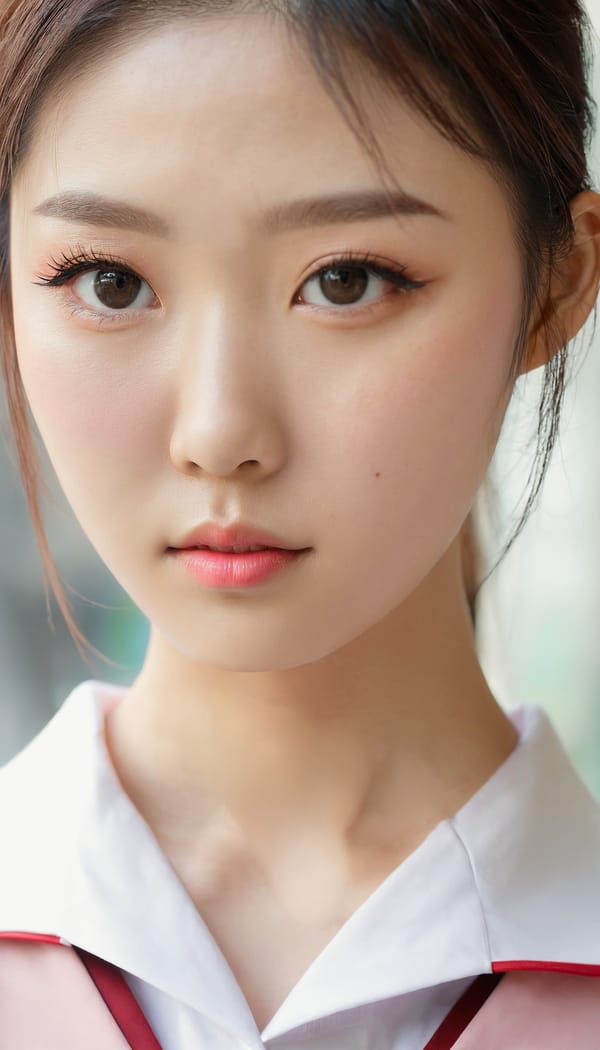 Tags: 21872187, SDXL
{"3": {"inputs": {"seed": 952239730395972, "steps": 32, "cfg": 5.92, "sampler_name": "dpmpp_2m", "scheduler": "karras", "denoise": 1.0, "model": ["27", 0], "positive": ["6", 0], "negative": ["7", 0], "latent_image": ["5", 0]}, "class_type": "KSampler"}, "4": {"inputs": {"ckpt_name": "juggernautxl.safetensors"}, "class_type": "CheckpointLoaderSimple"}, "5": {"inputs": {"width": 768, "height": 1344, "batch_size": 1}, "class_type": "EmptyLatentImage"}, "6": {"inputs": {"text": "21 year old girl, (korean:0.98), (japanese:0.96), (slim:0.97), (seductive facial expression:0.99), (temptress:1.11), (idol:1.01), (double eyelids:1.01), (blush:1.12), (cute:0.95), (sexy lips:1.13), (beautiful eyes:1.02), (eyelashes:1.07), (detailed face:0.95), (pale skin:0.98), (in a seductive pose:0.99), (large perky breasts:1.04), (cleavage:1.00), (thigh gap:0.97), (school uniform:1.02), choker, busy street, (film:1.07), (skin fuzz:1.00), (candid cinema:1.06), (detailed skin:1.02), (natural looking skin:1.08), (RAW:1.04), (portra:1.02), (soft lighting:1.02), (textured skin:1.02)", "clip": ["27", 1]}, "class_type": "CLIPTextEncode"}, "7": {"inputs": {"text": "(watermark:1.12), (worst quality:1.09), (low resolution:1.06), (distorted:1.12), (bad hands:1.06), (twisted:1.06), (open mouth:1.07)", "clip": ["27", 1]}, "class_type": "CLIPTextEncode"}, "8": {"inputs": {"samples": ["3", 0], "vae": ["4", 2]}, "class_type": "VAEDecode"}, "25": {"inputs": {"lora_name": "nudify_xl.safetensors", "strength_model": 0.3, "strength_clip": 0.32, "model": ["4", 0], "clip": ["4", 1]}, "class_type": "LoraLoader"}, "26": {"inputs": {"lora_name": "shirtlift_SDXL_v2.safetensors", "strength_model": 0.18, "strength_clip": 0.08, "model": ["25", 0], "clip": ["25", 1]}, "class_type": "LoraLoader"}, "27": {"inputs": {"lora_name": "PerfectEyesXL.safetensors", "strength_model": 0.18, "strength_clip": 0.04, "model": ["26", 0], "clip": ["26", 1]}, "class_type": "LoraLoader"}, "30": {"inputs": {"model_name": "4x_NMKD-Superscale-SP_178000_G.pth"}, "class_type": "UpscaleModelLoader"}, "31": {"inputs": {"upscale_model": ["30", 0], "image": ["8", 0]}, "class_type": "ImageUpscaleWithModel"}, "32": {"inputs": {"upscale_method": "lanczos", "scale_by": 0.5, "image": ["31", 0]}, "class_type": "ImageScaleBy"}, "33": {"inputs": {"pixels": ["32", 0], "vae": ["4", 2]}, "class_type": "VAEEncode"}, "34": {"inputs": {"seed": 952239730395972, "steps": 32, "cfg": 5.92, "sampler_name": "dpmpp_2m", "scheduler": "karras", "denoise": 0.3, "model": ["27", 0], "positive": ["6", 0], "negative": ["7", 0], "latent_image": ["33", 0]}, "class_type": "KSampler"}, "36": {"inputs": {"samples": ["34", 0], "vae": ["4", 2]}, "class_type": "VAEDecode"}, "39": {"inputs": {"filename_prefix": "comfyapi-1714191581084", "images": ["36", 0]}, "class_type": "SaveImage"}}