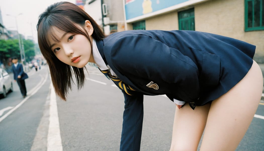 Tags: 21872187, SDXL
{"3": {"inputs": {"seed": 799011361226460, "steps": 32, "cfg": 6.7, "sampler_name": "dpmpp_2m", "scheduler": "karras", "denoise": 1.0, "model": ["27", 0], "positive": ["6", 0], "negative": ["7", 0], "latent_image": ["5", 0]}, "class_type": "KSampler"}, "4": {"inputs": {"ckpt_name": "helloworldxl.safetensors"}, "class_type": "CheckpointLoaderSimple"}, "5": {"inputs": {"width": 1344, "height": 768, "batch_size": 1}, "class_type": "EmptyLatentImage"}, "6": {"inputs": {"text": "21 year old girl, (korean:0.95), (detailed face:1.04), (temptress:1.14), (idol:1.02), (pale skin:1.08), (slim:0.99), (double eyelids:1.03), (blush:1.03), (seductive facial expression:1.09), (seductive pose:1.06), (cute:0.95), (eyelashes:1.03), (sexy lips:1.08), (beautiful eyes:1.02), (perky ass:1.05), (exposed ass:1.05), (looking back:1.02), (sexy ass:1.11), (thigh gap:0.98), (school uniform:0.97), choker, busy street, (detailed skin:1.02), (film:1.06), (skin fuzz:1.08), (RAW:1.08), (portra:1.00), (soft lighting:1.05), (textured skin:1.09), (natural looking skin:1.08), (candid cinema:1.09)", "clip": ["27", 1]}, "class_type": "CLIPTextEncode"}, "7": {"inputs": {"text": "(watermark:1.05), (worst quality:1.11), (low resolution:1.11), (distorted:1.07), (open mouth:1.09), (bad hands:1.09), (twisted:1.07)", "clip": ["27", 1]}, "class_type": "CLIPTextEncode"}, "8": {"inputs": {"samples": ["3", 0], "vae": ["4", 2]}, "class_type": "VAEDecode"}, "25": {"inputs": {"lora_name": "nudify_xl.safetensors", "strength_model": 0.33, "strength_clip": 0.19, "model": ["4", 0], "clip": ["4", 1]}, "class_type": "LoraLoader"}, "26": {"inputs": {"lora_name": "shirtlift_SDXL_v2.safetensors", "strength_model": 0.07, "strength_clip": 0.16, "model": ["25", 0], "clip": ["25", 1]}, "class_type": "LoraLoader"}, "27": {"inputs": {"lora_name": "PerfectEyesXL.safetensors", "strength_model": 0.01, "strength_clip": 0.03, "model": ["26", 0], "clip": ["26", 1]}, "class_type": "LoraLoader"}, "30": {"inputs": {"model_name": "4x_NMKD-Superscale-SP_178000_G.pth"}, "class_type": "UpscaleModelLoader"}, "31": {"inputs": {"upscale_model": ["30", 0], "image": ["8", 0]}, "class_type": "ImageUpscaleWithModel"}, "32": {"inputs": {"upscale_method": "lanczos", "scale_by": 0.5, "image": ["31", 0]}, "class_type": "ImageScaleBy"}, "33": {"inputs": {"pixels": ["32", 0], "vae": ["4", 2]}, "class_type": "VAEEncode"}, "34": {"inputs": {"seed": 799011361226460, "steps": 32, "cfg": 6.7, "sampler_name": "dpmpp_2m", "scheduler": "karras", "denoise": 0.3, "model": ["27", 0], "positive": ["6", 0], "negative": ["7", 0], "latent_image": ["33", 0]}, "class_type": "KSampler"}, "36": {"inputs": {"samples": ["34", 0], "vae": ["4", 2]}, "class_type": "VAEDecode"}, "39": {"inputs": {"filename_prefix": "comfyapi-1735105554064", "images": ["36", 0]}, "class_type": "SaveImage"}}