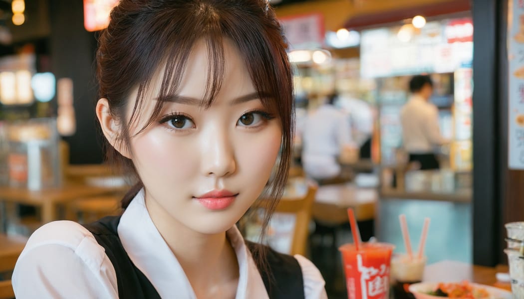 Tags: 21872187, SDXL
{"3": {"inputs": {"seed": 483852865352477, "steps": 64, "cfg": 5.87, "sampler_name": "dpmpp_2m", "scheduler": "karras", "denoise": 1.0, "model": ["27", 0], "positive": ["6", 0], "negative": ["7", 0], "latent_image": ["5", 0]}, "class_type": "KSampler"}, "4": {"inputs": {"ckpt_name": "juggernautxl.safetensors"}, "class_type": "CheckpointLoaderSimple"}, "5": {"inputs": {"width": 1344, "height": 768, "batch_size": 1}, "class_type": "EmptyLatentImage"}, "6": {"inputs": {"text": "24 year old girl, (korean:0.97), (japanese:1.10), (seductive pose:0.99), (slim:0.95), (beautiful eyes:1.09), (pale skin:1.01), (sexy lips:0.95), (idol:1.14), (temptress:1.09), (cute:1.09), (seductive facial expression:1.09), (detailed face:1.07), (blush:0.95), (double eyelids:1.14), (in a seductive pose:1.01), (large perky breasts:1.07), (cleavage:0.99), (thigh gap:1.01), (a waitress in uniform:1.12) working at a restaurant, (skin fuzz:1.03), (detailed skin:1.02), (candid cinema:1.06), (film:1.03), (RAW:1.00), (textured skin:1.07), (soft lighting:1.02), (portra:1.09), (natural looking skin:1.09)", "clip": ["27", 1]}, "class_type": "CLIPTextEncode"}, "7": {"inputs": {"text": "(open mouth:1.08), (twisted:1.05), (distorted:1.13), (watermark:1.05), (low resolution:1.11), (bad hands:1.14), (worst quality:1.14)", "clip": ["27", 1]}, "class_type": "CLIPTextEncode"}, "8": {"inputs": {"samples": ["3", 0], "vae": ["4", 2]}, "class_type": "VAEDecode"}, "25": {"inputs": {"lora_name": "nudify_xl.safetensors", "strength_model": 0.09, "strength_clip": 0.21, "model": ["4", 0], "clip": ["4", 1]}, "class_type": "LoraLoader"}, "26": {"inputs": {"lora_name": "shirtlift_SDXL_v2.safetensors", "strength_model": 0.06, "strength_clip": 0.03, "model": ["25", 0], "clip": ["25", 1]}, "class_type": "LoraLoader"}, "27": {"inputs": {"lora_name": "PerfectEyesXL.safetensors", "strength_model": 0.13, "strength_clip": 0.09, "model": ["26", 0], "clip": ["26", 1]}, "class_type": "LoraLoader"}, "30": {"inputs": {"model_name": "4x_NMKD-Superscale-SP_178000_G.pth"}, "class_type": "UpscaleModelLoader"}, "31": {"inputs": {"upscale_model": ["30", 0], "image": ["8", 0]}, "class_type": "ImageUpscaleWithModel"}, "32": {"inputs": {"upscale_method": "lanczos", "scale_by": 0.5, "image": ["31", 0]}, "class_type": "ImageScaleBy"}, "33": {"inputs": {"pixels": ["32", 0], "vae": ["4", 2]}, "class_type": "VAEEncode"}, "34": {"inputs": {"seed": 483852865352477, "steps": 64, "cfg": 5.87, "sampler_name": "dpmpp_2m", "scheduler": "karras", "denoise": 0.3, "model": ["27", 0], "positive": ["6", 0], "negative": ["7", 0], "latent_image": ["33", 0]}, "class_type": "KSampler"}, "36": {"inputs": {"samples": ["34", 0], "vae": ["4", 2]}, "class_type": "VAEDecode"}, "39": {"inputs": {"filename_prefix": "comfyapi-1734837254726", "images": ["36", 0]}, "class_type": "SaveImage"}}