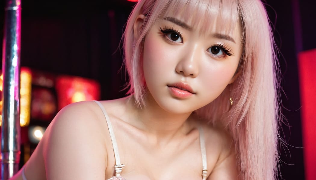 Tags: 21872187, SDXL
{"3": {"inputs": {"seed": 571237889187365, "steps": 32, "cfg": 7.55, "sampler_name": "dpmpp_2m", "scheduler": "karras", "denoise": 1.0, "model": ["27", 0], "positive": ["6", 0], "negative": ["7", 0], "latent_image": ["5", 0]}, "class_type": "KSampler"}, "4": {"inputs": {"ckpt_name": "juggernautxl.safetensors"}, "class_type": "CheckpointLoaderSimple"}, "5": {"inputs": {"width": 1344, "height": 768, "batch_size": 1}, "class_type": "EmptyLatentImage"}, "6": {"inputs": {"text": "18 year old girl, (japanese:0.99), (detailed face:1.04), (cute:1.01), (temptress:1.08), (idol:1.09), (beautiful eyes:1.00), (pale skin:1.00), (double eyelids:1.01), (eyelashes:1.13), (slim:1.10), (blush:1.08), (seductive pose:1.09), (seductive facial expression:1.11), (sexy lips:1.07), (on all fours:1.03), (spreading ass cheeks:1.09), (from behind:1.04), (backboob:1.08), (a pole dancer:0.98) at a night club, (film:1.05), (detailed skin:1.02), (textured skin:1.01), (natural looking skin:1.00), (portra:1.06), (candid cinema:1.05), (soft lighting:1.02), (skin fuzz:1.02), (RAW:1.09)", "clip": ["27", 1]}, "class_type": "CLIPTextEncode"}, "7": {"inputs": {"text": "(bad hands:1.10), (low resolution:1.07), (watermark:1.09), (open mouth:1.10), (worst quality:1.14), (distorted:1.08), (twisted:1.11)", "clip": ["27", 1]}, "class_type": "CLIPTextEncode"}, "8": {"inputs": {"samples": ["3", 0], "vae": ["4", 2]}, "class_type": "VAEDecode"}, "25": {"inputs": {"lora_name": "nudify_xl.safetensors", "strength_model": 0.3, "strength_clip": 0.3, "model": ["4", 0], "clip": ["4", 1]}, "class_type": "LoraLoader"}, "26": {"inputs": {"lora_name": "shirtlift_SDXL_v2.safetensors", "strength_model": 0.09, "strength_clip": 0.19, "model": ["25", 0], "clip": ["25", 1]}, "class_type": "LoraLoader"}, "27": {"inputs": {"lora_name": "PerfectEyesXL.safetensors", "strength_model": 0.07, "strength_clip": 0.11, "model": ["26", 0], "clip": ["26", 1]}, "class_type": "LoraLoader"}, "30": {"inputs": {"model_name": "4x_NMKD-Superscale-SP_178000_G.pth"}, "class_type": "UpscaleModelLoader"}, "31": {"inputs": {"upscale_model": ["30", 0], "image": ["8", 0]}, "class_type": "ImageUpscaleWithModel"}, "32": {"inputs": {"upscale_method": "lanczos", "scale_by": 0.5, "image": ["31", 0]}, "class_type": "ImageScaleBy"}, "33": {"inputs": {"pixels": ["32", 0], "vae": ["4", 2]}, "class_type": "VAEEncode"}, "34": {"inputs": {"seed": 571237889187365, "steps": 32, "cfg": 7.55, "sampler_name": "dpmpp_2m", "scheduler": "karras", "denoise": 0.3, "model": ["27", 0], "positive": ["6", 0], "negative": ["7", 0], "latent_image": ["33", 0]}, "class_type": "KSampler"}, "36": {"inputs": {"samples": ["34", 0], "vae": ["4", 2]}, "class_type": "VAEDecode"}, "39": {"inputs": {"filename_prefix": "comfyapi-1731328124570", "images": ["36", 0]}, "class_type": "SaveImage"}}