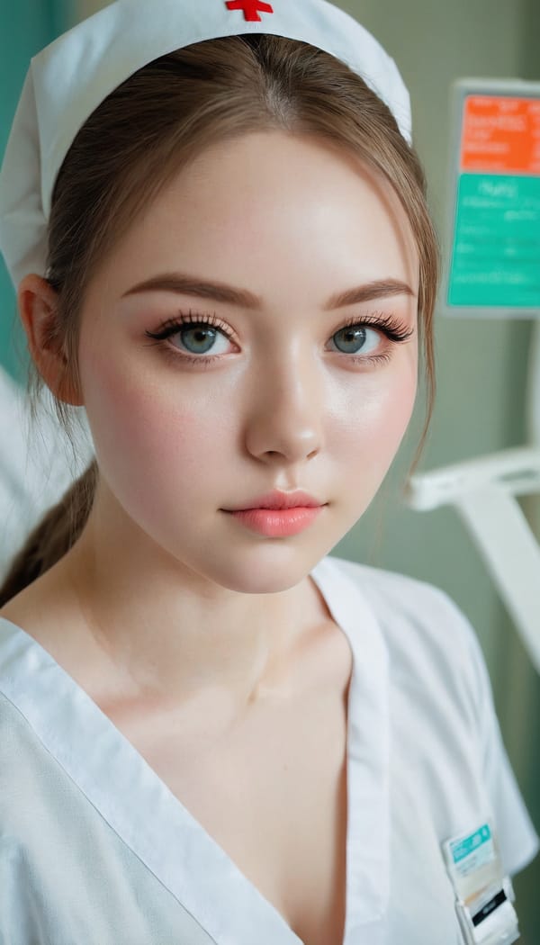 Tags: 21872187, SDXL
{"3": {"inputs": {"seed": 978690924486472, "steps": 32, "cfg": 6.42, "sampler_name": "dpmpp_2m", "scheduler": "karras", "denoise": 1.0, "model": ["27", 0], "positive": ["6", 0], "negative": ["7", 0], "latent_image": ["5", 0]}, "class_type": "KSampler"}, "4": {"inputs": {"ckpt_name": "juggernautxl.safetensors"}, "class_type": "CheckpointLoaderSimple"}, "5": {"inputs": {"width": 768, "height": 1344, "batch_size": 1}, "class_type": "EmptyLatentImage"}, "6": {"inputs": {"text": "20 year old girl, (eyelashes:1.06), (sexy lips:0.99), (detailed face:1.12), (beautiful eyes:1.06), (pale skin:0.96), (cute:1.05), (double eyelids:1.03), (seductive facial expression:1.09), (temptress:1.00), (blush:1.13), (idol:1.05), (perky ass:0.98), (exposed ass:1.01), (looking back:0.95), (sexy ass:1.07), (thigh gap:1.10), (nurse in uniform:1.02) working in a hospital ward, (portra:1.05), (film:1.05), (textured skin:1.03), (natural looking skin:1.02), (RAW:1.02), (candid cinema:1.04), (detailed skin:1.01), (skin fuzz:1.06), (soft lighting:1.03)", "clip": ["27", 1]}, "class_type": "CLIPTextEncode"}, "7": {"inputs": {"text": "(twisted:1.08), (distorted:1.14), (worst quality:1.11), (bad hands:1.13), (low resolution:1.09), (watermark:1.06), (open mouth:1.05)", "clip": ["27", 1]}, "class_type": "CLIPTextEncode"}, "8": {"inputs": {"samples": ["3", 0], "vae": ["4", 2]}, "class_type": "VAEDecode"}, "25": {"inputs": {"lora_name": "nudify_xl.safetensors", "strength_model": 0.11, "strength_clip": 0.11, "model": ["4", 0], "clip": ["4", 1]}, "class_type": "LoraLoader"}, "26": {"inputs": {"lora_name": "shirtlift_SDXL_v2.safetensors", "strength_model": 0.14, "strength_clip": 0.19, "model": ["25", 0], "clip": ["25", 1]}, "class_type": "LoraLoader"}, "27": {"inputs": {"lora_name": "PerfectEyesXL.safetensors", "strength_model": 0.05, "strength_clip": 0.03, "model": ["26", 0], "clip": ["26", 1]}, "class_type": "LoraLoader"}, "30": {"inputs": {"model_name": "4x_NMKD-Superscale-SP_178000_G.pth"}, "class_type": "UpscaleModelLoader"}, "31": {"inputs": {"upscale_model": ["30", 0], "image": ["8", 0]}, "class_type": "ImageUpscaleWithModel"}, "32": {"inputs": {"upscale_method": "lanczos", "scale_by": 0.5, "image": ["31", 0]}, "class_type": "ImageScaleBy"}, "33": {"inputs": {"pixels": ["32", 0], "vae": ["4", 2]}, "class_type": "VAEEncode"}, "34": {"inputs": {"seed": 978690924486472, "steps": 32, "cfg": 6.42, "sampler_name": "dpmpp_2m", "scheduler": "karras", "denoise": 0.3, "model": ["27", 0], "positive": ["6", 0], "negative": ["7", 0], "latent_image": ["33", 0]}, "class_type": "KSampler"}, "36": {"inputs": {"samples": ["34", 0], "vae": ["4", 2]}, "class_type": "VAEDecode"}, "39": {"inputs": {"filename_prefix": "comfyapi-1714169423994", "images": ["36", 0]}, "class_type": "SaveImage"}}