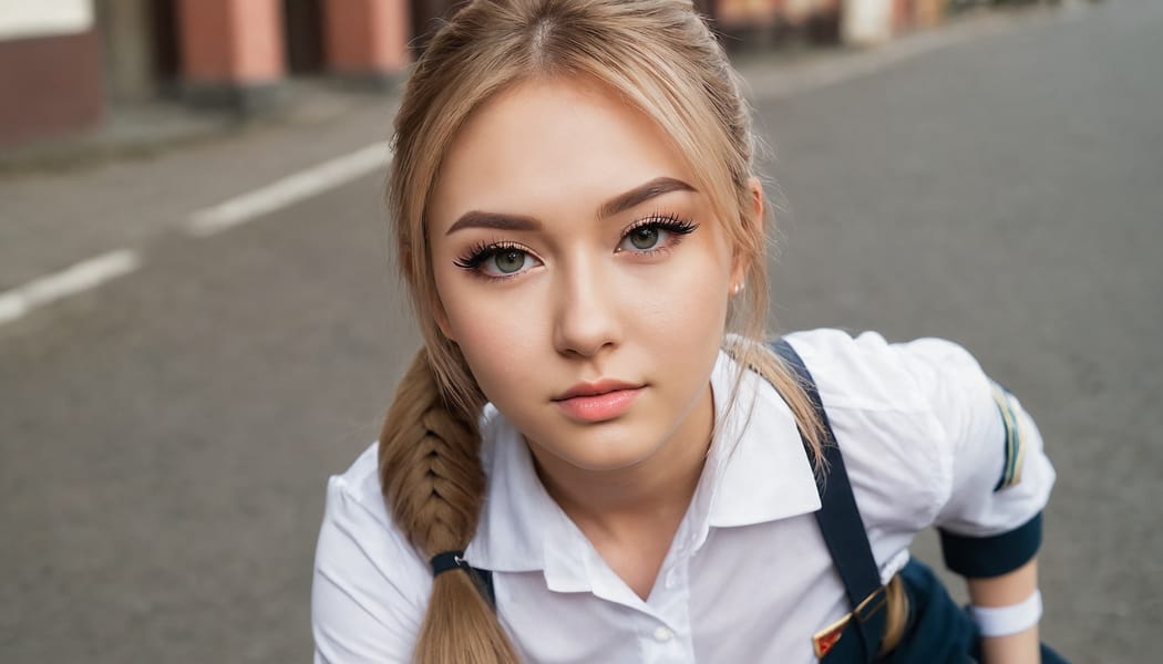 Tags: 21872187, SDXL
{"3": {"inputs": {"seed": 747294816616637, "steps": 32, "cfg": 5.01, "sampler_name": "dpmpp_2m", "scheduler": "karras", "denoise": 1.0, "model": ["27", 0], "positive": ["6", 0], "negative": ["7", 0], "latent_image": ["5", 0]}, "class_type": "KSampler"}, "4": {"inputs": {"ckpt_name": "juggernautXL_v8Rundiffusion.safetensors"}, "class_type": "CheckpointLoaderSimple"}, "5": {"inputs": {"width": 1344, "height": 768, "batch_size": 1}, "class_type": "EmptyLatentImage"}, "6": {"inputs": {"text": "27 year old girl, (russian:1.09), (idol:1.11), (seductive facial expression:0.97), (cute:1.12), (sexy lips:1.14), (beautiful eyes:1.01), (eyelashes:1.13), (double eyelids:1.11), (seductive pose:1.00), (blush:1.14), (slim:0.96), (detailed face:0.97), (temptress:1.03), (on all fours:1.01), (spreading ass cheeks:1.10), (from behind:0.95), (backboob:1.09), (school uniform:1.11), choker, busy street, (skin fuzz:1.04), (candid cinema:1.06), (portra:1.06), (film:1.08), (detailed skin:1.03), (soft lighting:1.08), (RAW:1.04), (textured skin:1.00), (natural looking skin:1.06)", "clip": ["27", 1]}, "class_type": "CLIPTextEncode"}, "7": {"inputs": {"text": "(worst quality:1.09), (watermark:1.12), (twisted:1.08), (low resolution:1.06), (open mouth:1.11), (bad hands:1.07), (distorted:1.11)", "clip": ["27", 1]}, "class_type": "CLIPTextEncode"}, "8": {"inputs": {"samples": ["3", 0], "vae": ["4", 2]}, "class_type": "VAEDecode"}, "25": {"inputs": {"lora_name": "nudify_xl.safetensors", "strength_model": 0.01, "strength_clip": 0.06, "model": ["4", 0], "clip": ["4", 1]}, "class_type": "LoraLoader"}, "26": {"inputs": {"lora_name": "shirtlift_SDXL_v2.safetensors", "strength_model": 0.1, "strength_clip": 0.18, "model": ["25", 0], "clip": ["25", 1]}, "class_type": "LoraLoader"}, "27": {"inputs": {"lora_name": "PerfectEyesXL.safetensors", "strength_model": 0.07, "strength_clip": 0.18, "model": ["26", 0], "clip": ["26", 1]}, "class_type": "LoraLoader"}, "30": {"inputs": {"model_name": "4x_NMKD-Superscale-SP_178000_G.pth"}, "class_type": "UpscaleModelLoader"}, "31": {"inputs": {"upscale_model": ["30", 0], "image": ["8", 0]}, "class_type": "ImageUpscaleWithModel"}, "32": {"inputs": {"upscale_method": "lanczos", "scale_by": 0.5, "image": ["31", 0]}, "class_type": "ImageScaleBy"}, "33": {"inputs": {"pixels": ["32", 0], "vae": ["4", 2]}, "class_type": "VAEEncode"}, "34": {"inputs": {"seed": 747294816616637, "steps": 32, "cfg": 5.01, "sampler_name": "dpmpp_2m", "scheduler": "karras", "denoise": 0.3, "model": ["27", 0], "positive": ["6", 0], "negative": ["7", 0], "latent_image": ["33", 0]}, "class_type": "KSampler"}, "36": {"inputs": {"samples": ["34", 0], "vae": ["4", 2]}, "class_type": "VAEDecode"}, "39": {"inputs": {"filename_prefix": "comfyapi-1706570367790", "images": ["36", 0]}, "class_type": "SaveImage"}}