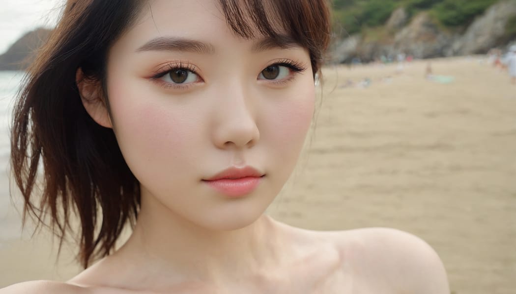 Tags: 21872187, SDXL
{"3": {"inputs": {"seed": 121783500429630, "steps": 64, "cfg": 5.14, "sampler_name": "dpmpp_2m", "scheduler": "karras", "denoise": 1.0, "model": ["27", 0], "positive": ["6", 0], "negative": ["7", 0], "latent_image": ["5", 0]}, "class_type": "KSampler"}, "4": {"inputs": {"ckpt_name": "juggernautxl.safetensors"}, "class_type": "CheckpointLoaderSimple"}, "5": {"inputs": {"width": 1344, "height": 768, "batch_size": 1}, "class_type": "EmptyLatentImage"}, "6": {"inputs": {"text": "22 year old girl, (korean:1.08), (irish:0.96), (temptress:1.06), (sexy lips:1.10), (pale skin:1.06), (double eyelids:0.95), (idol:1.08), (beautiful eyes:1.13), (blush:0.97), (cute:1.14), (eyelashes:1.03), (detailed face:1.11), (seductive pose:1.09), (slim:1.02), (seductive facial expression:0.99), (in a seductive pose:1.03), (large perky breasts:0.97), (cleavage:1.10), (thigh gap:1.06), strolling (nude:1.07) at a beach, (soft lighting:1.07), (candid cinema:1.02), (textured skin:1.00), (natural looking skin:1.00), (skin fuzz:1.04), (detailed skin:1.04), (film:1.03), (portra:1.06), (RAW:1.03)", "clip": ["27", 1]}, "class_type": "CLIPTextEncode"}, "7": {"inputs": {"text": "(distorted:1.09), (worst quality:1.09), (twisted:1.06), (open mouth:1.09), (watermark:1.07), (low resolution:1.11)", "clip": ["27", 1]}, "class_type": "CLIPTextEncode"}, "8": {"inputs": {"samples": ["3", 0], "vae": ["4", 2]}, "class_type": "VAEDecode"}, "25": {"inputs": {"lora_name": "nudify_xl.safetensors", "strength_model": 0.0, "strength_clip": 0.29, "model": ["4", 0], "clip": ["4", 1]}, "class_type": "LoraLoader"}, "26": {"inputs": {"lora_name": "shirtlift_SDXL_v2.safetensors", "strength_model": 0.14, "strength_clip": 0.03, "model": ["25", 0], "clip": ["25", 1]}, "class_type": "LoraLoader"}, "27": {"inputs": {"lora_name": "PerfectEyesXL.safetensors", "strength_model": 0.05, "strength_clip": 0.1, "model": ["26", 0], "clip": ["26", 1]}, "class_type": "LoraLoader"}, "30": {"inputs": {"model_name": "4x_NMKD-Superscale-SP_178000_G.pth"}, "class_type": "UpscaleModelLoader"}, "31": {"inputs": {"upscale_model": ["30", 0], "image": ["8", 0]}, "class_type": "ImageUpscaleWithModel"}, "32": {"inputs": {"upscale_method": "lanczos", "scale_by": 0.5, "image": ["31", 0]}, "class_type": "ImageScaleBy"}, "33": {"inputs": {"pixels": ["32", 0], "vae": ["4", 2]}, "class_type": "VAEEncode"}, "34": {"inputs": {"seed": 121783500429630, "steps": 64, "cfg": 5.14, "sampler_name": "dpmpp_2m", "scheduler": "karras", "denoise": 0.3, "model": ["27", 0], "positive": ["6", 0], "negative": ["7", 0], "latent_image": ["33", 0]}, "class_type": "KSampler"}, "36": {"inputs": {"samples": ["34", 0], "vae": ["4", 2]}, "class_type": "VAEDecode"}, "39": {"inputs": {"filename_prefix": "comfyapi-1713560424545", "images": ["36", 0]}, "class_type": "SaveImage"}}