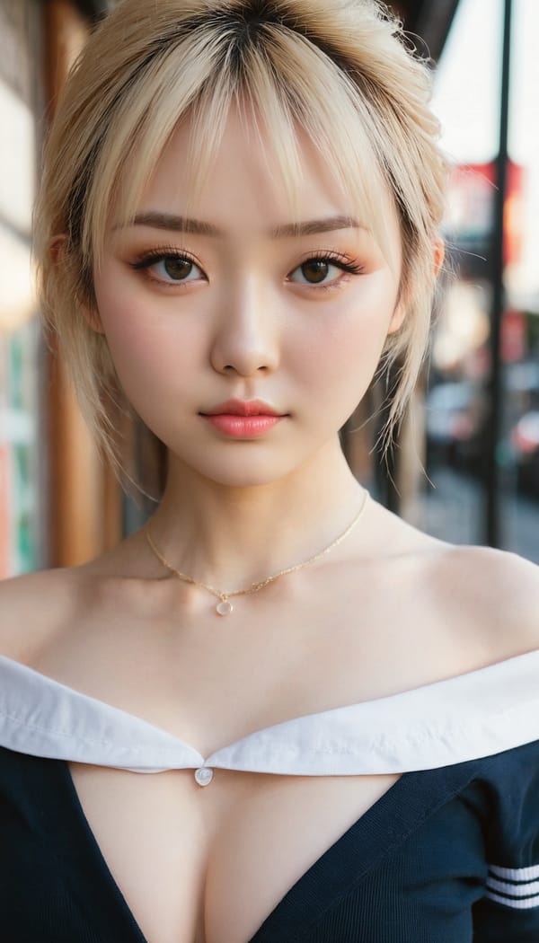 Tags: 21872187, SDXL
{"3": {"inputs": {"seed": 597137698599506, "steps": 64, "cfg": 6.59, "sampler_name": "dpmpp_2m", "scheduler": "karras", "denoise": 1.0, "model": ["27", 0], "positive": ["6", 0], "negative": ["7", 0], "latent_image": ["5", 0]}, "class_type": "KSampler"}, "4": {"inputs": {"ckpt_name": "juggernautxl.safetensors"}, "class_type": "CheckpointLoaderSimple"}, "5": {"inputs": {"width": 768, "height": 1344, "batch_size": 1}, "class_type": "EmptyLatentImage"}, "6": {"inputs": {"text": "27 year old girl, (japanese:1.01), (russian:1.09), (temptress:1.00), (pale skin:1.04), (seductive facial expression:0.97), (double eyelids:1.02), (blush:0.96), (eyelashes:1.10), (idol:0.96), (sexy lips:1.11), (slim:0.97), (seductive pose:1.02), (beautiful eyes:1.07), (detailed face:1.03), (cute:1.14), (in a seductive pose:1.09), (large perky breasts:1.02), (cleavage:1.14), (thigh gap:1.01), (school uniform:1.03), choker, busy street, (textured skin:1.00), (RAW:1.02), (soft lighting:1.09), (portra:1.02), (natural looking skin:1.03), (detailed skin:1.09), (candid cinema:1.02), (film:1.02), (skin fuzz:1.01)", "clip": ["27", 1]}, "class_type": "CLIPTextEncode"}, "7": {"inputs": {"text": "(worst quality:1.14), (twisted:1.09), (bad hands:1.07), (low resolution:1.05), (watermark:1.08), (distorted:1.10), (open mouth:1.09)", "clip": ["27", 1]}, "class_type": "CLIPTextEncode"}, "8": {"inputs": {"samples": ["3", 0], "vae": ["4", 2]}, "class_type": "VAEDecode"}, "25": {"inputs": {"lora_name": "nudify_xl.safetensors", "strength_model": 0.22, "strength_clip": 0.38, "model": ["4", 0], "clip": ["4", 1]}, "class_type": "LoraLoader"}, "26": {"inputs": {"lora_name": "shirtlift_SDXL_v2.safetensors", "strength_model": 0.12, "strength_clip": 0.05, "model": ["25", 0], "clip": ["25", 1]}, "class_type": "LoraLoader"}, "27": {"inputs": {"lora_name": "PerfectEyesXL.safetensors", "strength_model": 0.19, "strength_clip": 0.0, "model": ["26", 0], "clip": ["26", 1]}, "class_type": "LoraLoader"}, "30": {"inputs": {"model_name": "4x_NMKD-Superscale-SP_178000_G.pth"}, "class_type": "UpscaleModelLoader"}, "31": {"inputs": {"upscale_model": ["30", 0], "image": ["8", 0]}, "class_type": "ImageUpscaleWithModel"}, "32": {"inputs": {"upscale_method": "lanczos", "scale_by": 0.5, "image": ["31", 0]}, "class_type": "ImageScaleBy"}, "33": {"inputs": {"pixels": ["32", 0], "vae": ["4", 2]}, "class_type": "VAEEncode"}, "34": {"inputs": {"seed": 597137698599506, "steps": 64, "cfg": 6.59, "sampler_name": "dpmpp_2m", "scheduler": "karras", "denoise": 0.3, "model": ["27", 0], "positive": ["6", 0], "negative": ["7", 0], "latent_image": ["33", 0]}, "class_type": "KSampler"}, "36": {"inputs": {"samples": ["34", 0], "vae": ["4", 2]}, "class_type": "VAEDecode"}, "39": {"inputs": {"filename_prefix": "comfyapi-1726755186491", "images": ["36", 0]}, "class_type": "SaveImage"}}