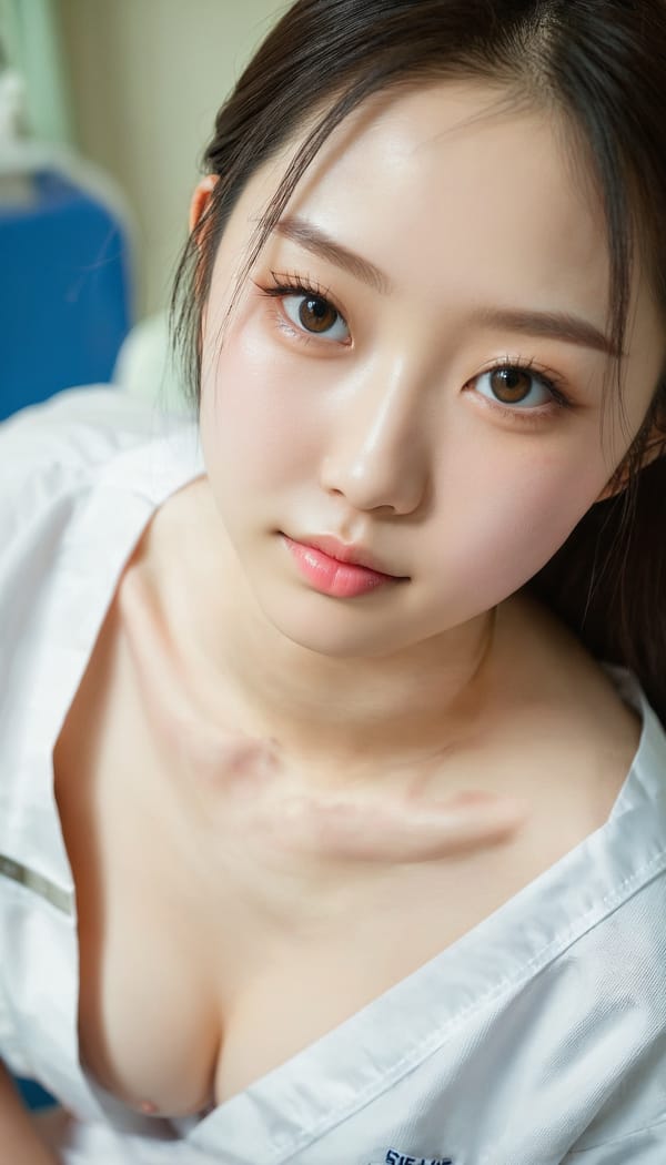 Tags: 21872187, SDXL
{"3": {"inputs": {"seed": 458273014134456, "steps": 32, "cfg": 7.7, "sampler_name": "dpmpp_2m", "scheduler": "karras", "denoise": 1.0, "model": ["27", 0], "positive": ["6", 0], "negative": ["7", 0], "latent_image": ["5", 0]}, "class_type": "KSampler"}, "4": {"inputs": {"ckpt_name": "juggernautxl.safetensors"}, "class_type": "CheckpointLoaderSimple"}, "5": {"inputs": {"width": 768, "height": 1344, "batch_size": 1}, "class_type": "EmptyLatentImage"}, "6": {"inputs": {"text": "18 year old girl, (japanese:1.04), (double eyelids:1.09), (seductive facial expression:1.07), (detailed face:0.96), (cute:0.96), (pale skin:1.12), (sexy lips:1.04), (slim:1.12), (beautiful eyes:1.11), (seductive pose:0.98), (eyelashes:1.02), (blush:0.98), (temptress:1.04), (idol:1.07), (on all fours:1.07), (spreading ass cheeks:1.06), (from behind:1.12), (backboob:0.97), (nurse in uniform:0.96) working in a hospital ward, (textured skin:1.06), (portra:1.04), (candid cinema:1.01), (film:1.03), (skin fuzz:1.00), (soft lighting:1.06), (natural looking skin:1.06), (detailed skin:1.03), (RAW:1.02)", "clip": ["27", 1]}, "class_type": "CLIPTextEncode"}, "7": {"inputs": {"text": "(bad hands:1.09), (twisted:1.09), (open mouth:1.11), (watermark:1.10), (low resolution:1.08), (worst quality:1.05), (distorted:1.12)", "clip": ["27", 1]}, "class_type": "CLIPTextEncode"}, "8": {"inputs": {"samples": ["3", 0], "vae": ["4", 2]}, "class_type": "VAEDecode"}, "25": {"inputs": {"lora_name": "nudify_xl.safetensors", "strength_model": 0.18, "strength_clip": 0.33, "model": ["4", 0], "clip": ["4", 1]}, "class_type": "LoraLoader"}, "26": {"inputs": {"lora_name": "shirtlift_SDXL_v2.safetensors", "strength_model": 0.18, "strength_clip": 0.0, "model": ["25", 0], "clip": ["25", 1]}, "class_type": "LoraLoader"}, "27": {"inputs": {"lora_name": "PerfectEyesXL.safetensors", "strength_model": 0.1, "strength_clip": 0.02, "model": ["26", 0], "clip": ["26", 1]}, "class_type": "LoraLoader"}, "30": {"inputs": {"model_name": "4x_NMKD-Superscale-SP_178000_G.pth"}, "class_type": "UpscaleModelLoader"}, "31": {"inputs": {"upscale_model": ["30", 0], "image": ["8", 0]}, "class_type": "ImageUpscaleWithModel"}, "32": {"inputs": {"upscale_method": "lanczos", "scale_by": 0.5, "image": ["31", 0]}, "class_type": "ImageScaleBy"}, "33": {"inputs": {"pixels": ["32", 0], "vae": ["4", 2]}, "class_type": "VAEEncode"}, "34": {"inputs": {"seed": 458273014134456, "steps": 32, "cfg": 7.7, "sampler_name": "dpmpp_2m", "scheduler": "karras", "denoise": 0.3, "model": ["27", 0], "positive": ["6", 0], "negative": ["7", 0], "latent_image": ["33", 0]}, "class_type": "KSampler"}, "36": {"inputs": {"samples": ["34", 0], "vae": ["4", 2]}, "class_type": "VAEDecode"}, "39": {"inputs": {"filename_prefix": "comfyapi-1723777202754", "images": ["36", 0]}, "class_type": "SaveImage"}}