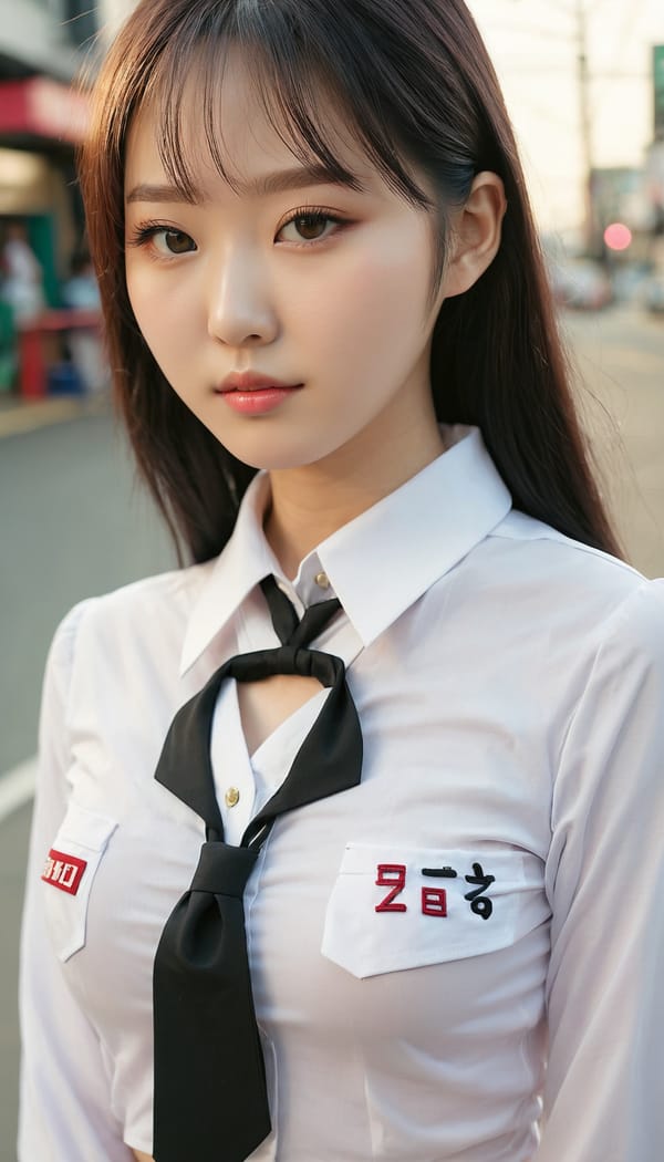 Tags: 21872187, SDXL
{"3": {"inputs": {"seed": 218491003519855, "steps": 64, "cfg": 7.24, "sampler_name": "dpmpp_2m", "scheduler": "karras", "denoise": 1.0, "model": ["27", 0], "positive": ["6", 0], "negative": ["7", 0], "latent_image": ["5", 0]}, "class_type": "KSampler"}, "4": {"inputs": {"ckpt_name": "juggernautxl.safetensors"}, "class_type": "CheckpointLoaderSimple"}, "5": {"inputs": {"width": 768, "height": 1344, "batch_size": 1}, "class_type": "EmptyLatentImage"}, "6": {"inputs": {"text": "18 year old girl, (korean:1.05), (seductive pose:1.12), (slim:0.96), (detailed face:0.97), (cute:1.00), (pale skin:0.95), (temptress:1.12), (seductive facial expression:1.14), (eyelashes:1.11), (sexy lips:1.11), (idol:1.08), (beautiful eyes:1.12), (in a seductive pose:0.99), (large perky breasts:1.01), (cleavage:1.04), (thigh gap:0.97), (school uniform:1.12), choker, busy street, (natural looking skin:1.03), (detailed skin:1.00), (skin fuzz:1.03), (candid cinema:1.08), (film:1.00), (portra:1.03), (textured skin:1.07), (RAW:1.09), (soft lighting:1.01)", "clip": ["27", 1]}, "class_type": "CLIPTextEncode"}, "7": {"inputs": {"text": "(low resolution:1.13), (open mouth:1.11), (watermark:1.12), (bad hands:1.12), (distorted:1.07), (worst quality:1.11), (twisted:1.12)", "clip": ["27", 1]}, "class_type": "CLIPTextEncode"}, "8": {"inputs": {"samples": ["3", 0], "vae": ["4", 2]}, "class_type": "VAEDecode"}, "25": {"inputs": {"lora_name": "nudify_xl.safetensors", "strength_model": 0.14, "strength_clip": 0.16, "model": ["4", 0], "clip": ["4", 1]}, "class_type": "LoraLoader"}, "26": {"inputs": {"lora_name": "shirtlift_SDXL_v2.safetensors", "strength_model": 0.07, "strength_clip": 0.02, "model": ["25", 0], "clip": ["25", 1]}, "class_type": "LoraLoader"}, "27": {"inputs": {"lora_name": "PerfectEyesXL.safetensors", "strength_model": 0.0, "strength_clip": 0.17, "model": ["26", 0], "clip": ["26", 1]}, "class_type": "LoraLoader"}, "30": {"inputs": {"model_name": "4x_NMKD-Superscale-SP_178000_G.pth"}, "class_type": "UpscaleModelLoader"}, "31": {"inputs": {"upscale_model": ["30", 0], "image": ["8", 0]}, "class_type": "ImageUpscaleWithModel"}, "32": {"inputs": {"upscale_method": "lanczos", "scale_by": 0.5, "image": ["31", 0]}, "class_type": "ImageScaleBy"}, "33": {"inputs": {"pixels": ["32", 0], "vae": ["4", 2]}, "class_type": "VAEEncode"}, "34": {"inputs": {"seed": 218491003519855, "steps": 64, "cfg": 7.24, "sampler_name": "dpmpp_2m", "scheduler": "karras", "denoise": 0.3, "model": ["27", 0], "positive": ["6", 0], "negative": ["7", 0], "latent_image": ["33", 0]}, "class_type": "KSampler"}, "36": {"inputs": {"samples": ["34", 0], "vae": ["4", 2]}, "class_type": "VAEDecode"}, "39": {"inputs": {"filename_prefix": "comfyapi-1725088377408", "images": ["36", 0]}, "class_type": "SaveImage"}}