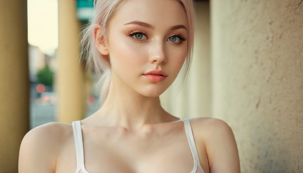 Tags: 21872187, SDXL
{"3": {"inputs": {"seed": 108338626103115, "steps": 32, "cfg": 6.09, "sampler_name": "dpmpp_2m", "scheduler": "karras", "denoise": 1.0, "model": ["27", 0], "positive": ["6", 0], "negative": ["7", 0], "latent_image": ["5", 0]}, "class_type": "KSampler"}, "4": {"inputs": {"ckpt_name": "juggernautxl.safetensors"}, "class_type": "CheckpointLoaderSimple"}, "5": {"inputs": {"width": 1344, "height": 768, "batch_size": 1}, "class_type": "EmptyLatentImage"}, "6": {"inputs": {"text": "24 year old girl, (ukrainian:1.03), (temptress:0.95), (seductive facial expression:1.08), (sexy lips:1.05), (cute:1.12), (double eyelids:1.10), (pale skin:1.06), (detailed face:1.03), (seductive pose:1.05), (eyelashes:1.07), (beautiful eyes:1.14), (idol:0.96), (slim:1.05), (blush:1.12), (in a seductive pose:0.96), (large perky breasts:1.04), (cleavage:0.96), (thigh gap:0.97), (white tanktop:0.99), busy street, (portra:1.00), (RAW:1.02), (natural looking skin:1.04), (candid cinema:1.08), (skin fuzz:1.01), (soft lighting:1.07), (detailed skin:1.01), (textured skin:1.06), (film:1.04)", "clip": ["27", 1]}, "class_type": "CLIPTextEncode"}, "7": {"inputs": {"text": "(distorted:1.05), (worst quality:1.12), (watermark:1.07), (twisted:1.10), (bad hands:1.11), (low resolution:1.12), (open mouth:1.05)", "clip": ["27", 1]}, "class_type": "CLIPTextEncode"}, "8": {"inputs": {"samples": ["3", 0], "vae": ["4", 2]}, "class_type": "VAEDecode"}, "25": {"inputs": {"lora_name": "nudify_xl.safetensors", "strength_model": 0.03, "strength_clip": 0.1, "model": ["4", 0], "clip": ["4", 1]}, "class_type": "LoraLoader"}, "26": {"inputs": {"lora_name": "shirtlift_SDXL_v2.safetensors", "strength_model": 0.11, "strength_clip": 0.17, "model": ["25", 0], "clip": ["25", 1]}, "class_type": "LoraLoader"}, "27": {"inputs": {"lora_name": "PerfectEyesXL.safetensors", "strength_model": 0.03, "strength_clip": 0.0, "model": ["26", 0], "clip": ["26", 1]}, "class_type": "LoraLoader"}, "30": {"inputs": {"model_name": "4x_NMKD-Superscale-SP_178000_G.pth"}, "class_type": "UpscaleModelLoader"}, "31": {"inputs": {"upscale_model": ["30", 0], "image": ["8", 0]}, "class_type": "ImageUpscaleWithModel"}, "32": {"inputs": {"upscale_method": "lanczos", "scale_by": 0.5, "image": ["31", 0]}, "class_type": "ImageScaleBy"}, "33": {"inputs": {"pixels": ["32", 0], "vae": ["4", 2]}, "class_type": "VAEEncode"}, "34": {"inputs": {"seed": 108338626103115, "steps": 32, "cfg": 6.09, "sampler_name": "dpmpp_2m", "scheduler": "karras", "denoise": 0.3, "model": ["27", 0], "positive": ["6", 0], "negative": ["7", 0], "latent_image": ["33", 0]}, "class_type": "KSampler"}, "36": {"inputs": {"samples": ["34", 0], "vae": ["4", 2]}, "class_type": "VAEDecode"}, "39": {"inputs": {"filename_prefix": "comfyapi-1713027984417", "images": ["36", 0]}, "class_type": "SaveImage"}}
