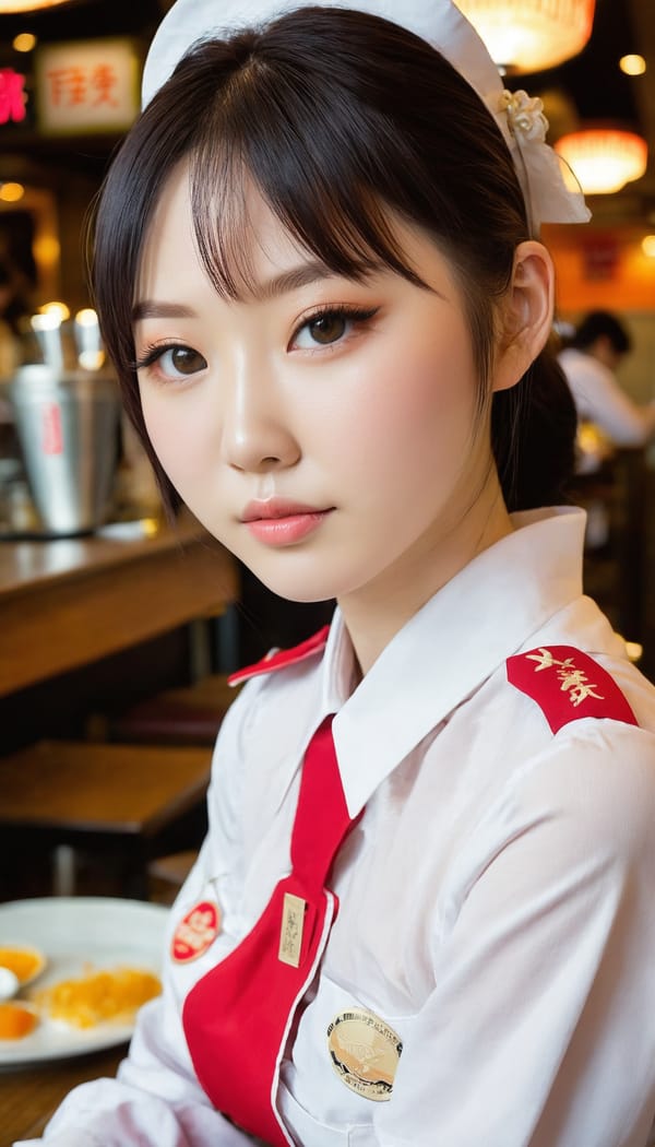 Tags: 21872187, SDXL
{"3": {"inputs": {"seed": 694852604367741, "steps": 64, "cfg": 6.79, "sampler_name": "dpmpp_2m", "scheduler": "karras", "denoise": 1.0, "model": ["27", 0], "positive": ["6", 0], "negative": ["7", 0], "latent_image": ["5", 0]}, "class_type": "KSampler"}, "4": {"inputs": {"ckpt_name": "juggernautxl.safetensors"}, "class_type": "CheckpointLoaderSimple"}, "5": {"inputs": {"width": 768, "height": 1344, "batch_size": 1}, "class_type": "EmptyLatentImage"}, "6": {"inputs": {"text": "18 year old girl, (japanese:0.96), (sexy lips:1.05), (slim:1.11), (seductive pose:0.98), (temptress:1.00), (pale skin:1.08), (blush:0.96), (eyelashes:1.01), (detailed face:0.97), (double eyelids:1.02), (idol:1.10), (seductive facial expression:0.98), (beautiful eyes:1.12), (cute:0.99), (on all fours:1.11), (spreading ass cheeks:1.10), (from behind:1.07), (backboob:1.09), (a waitress in uniform:1.02) working at a restaurant, (textured skin:1.03), (skin fuzz:1.09), (RAW:1.06), (soft lighting:1.06), (film:1.02), (detailed skin:1.07), (portra:1.05), (natural looking skin:1.08), (candid cinema:1.01)", "clip": ["27", 1]}, "class_type": "CLIPTextEncode"}, "7": {"inputs": {"text": "(low resolution:1.12), (twisted:1.10), (open mouth:1.08), (worst quality:1.10), (watermark:1.05), (bad hands:1.06), (distorted:1.14)", "clip": ["27", 1]}, "class_type": "CLIPTextEncode"}, "8": {"inputs": {"samples": ["3", 0], "vae": ["4", 2]}, "class_type": "VAEDecode"}, "25": {"inputs": {"lora_name": "nudify_xl.safetensors", "strength_model": 0.08, "strength_clip": 0.15, "model": ["4", 0], "clip": ["4", 1]}, "class_type": "LoraLoader"}, "26": {"inputs": {"lora_name": "shirtlift_SDXL_v2.safetensors", "strength_model": 0.12, "strength_clip": 0.19, "model": ["25", 0], "clip": ["25", 1]}, "class_type": "LoraLoader"}, "27": {"inputs": {"lora_name": "PerfectEyesXL.safetensors", "strength_model": 0.19, "strength_clip": 0.04, "model": ["26", 0], "clip": ["26", 1]}, "class_type": "LoraLoader"}, "30": {"inputs": {"model_name": "4x_NMKD-Superscale-SP_178000_G.pth"}, "class_type": "UpscaleModelLoader"}, "31": {"inputs": {"upscale_model": ["30", 0], "image": ["8", 0]}, "class_type": "ImageUpscaleWithModel"}, "32": {"inputs": {"upscale_method": "lanczos", "scale_by": 0.5, "image": ["31", 0]}, "class_type": "ImageScaleBy"}, "33": {"inputs": {"pixels": ["32", 0], "vae": ["4", 2]}, "class_type": "VAEEncode"}, "34": {"inputs": {"seed": 694852604367741, "steps": 64, "cfg": 6.79, "sampler_name": "dpmpp_2m", "scheduler": "karras", "denoise": 0.3, "model": ["27", 0], "positive": ["6", 0], "negative": ["7", 0], "latent_image": ["33", 0]}, "class_type": "KSampler"}, "36": {"inputs": {"samples": ["34", 0], "vae": ["4", 2]}, "class_type": "VAEDecode"}, "39": {"inputs": {"filename_prefix": "comfyapi-1726705338679", "images": ["36", 0]}, "class_type": "SaveImage"}}