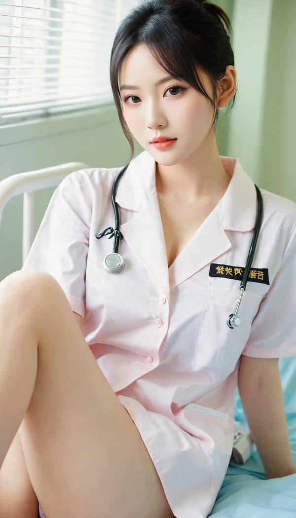 Tags: 21872187, SDXL
{"3": {"inputs": {"seed": 798789940150924, "steps": 32, "cfg": 6.29, "sampler_name": "dpmpp_2m", "scheduler": "karras", "denoise": 1.0, "model": ["27", 0], "positive": ["6", 0], "negative": ["7", 0], "latent_image": ["5", 0]}, "class_type": "KSampler"}, "4": {"inputs": {"ckpt_name": "leosamsHelloworldSDXL_helloworldSDXL32DPO.safetensors"}, "class_type": "CheckpointLoaderSimple"}, "5": {"inputs": {"width": 768, "height": 1344, "batch_size": 1}, "class_type": "EmptyLatentImage"}, "6": {"inputs": {"text": "24 year old girl, (taiwanese:1.06), (idol:1.02), (eyelashes:1.08), (pale skin:1.13), (double eyelids:1.00), (blush:1.05), (detailed face:1.03), (cute:1.00), (sexy lips:1.11), (seductive pose:1.00), (slim:1.03), (temptress:1.08), (beautiful eyes:0.99), (seductive facial expression:1.05), (in a seductive pose:1.05), (large perky breasts:0.96), (cleavage:1.03), (thigh gap:0.98), (nurse in uniform:1.09) working in a hospital ward, (film:1.06), (portra:1.03), (skin fuzz:1.04), (RAW:1.05), (candid cinema:1.07), (textured skin:1.07), (natural looking skin:1.08), (soft lighting:1.08), (detailed skin:1.01)", "clip": ["27", 1]}, "class_type": "CLIPTextEncode"}, "7": {"inputs": {"text": "(twisted:1.14), (open mouth:1.07), (watermark:1.09), (distorted:1.08), (low resolution:1.13), (worst quality:1.13), (bad hands:1.07)", "clip": ["27", 1]}, "class_type": "CLIPTextEncode"}, "8": {"inputs": {"samples": ["3", 0], "vae": ["4", 2]}, "class_type": "VAEDecode"}, "25": {"inputs": {"lora_name": "nudify_xl.safetensors", "strength_model": 0.31, "strength_clip": 0.32, "model": ["4", 0], "clip": ["4", 1]}, "class_type": "LoraLoader"}, "26": {"inputs": {"lora_name": "shirtlift_SDXL_v2.safetensors", "strength_model": 0.05, "strength_clip": 0.01, "model": ["25", 0], "clip": ["25", 1]}, "class_type": "LoraLoader"}, "27": {"inputs": {"lora_name": "PerfectEyesXL.safetensors", "strength_model": 0.06, "strength_clip": 0.07, "model": ["26", 0], "clip": ["26", 1]}, "class_type": "LoraLoader"}, "30": {"inputs": {"model_name": "4x_NMKD-Superscale-SP_178000_G.pth"}, "class_type": "UpscaleModelLoader"}, "31": {"inputs": {"upscale_model": ["30", 0], "image": ["8", 0]}, "class_type": "ImageUpscaleWithModel"}, "32": {"inputs": {"upscale_method": "lanczos", "scale_by": 0.5, "image": ["31", 0]}, "class_type": "ImageScaleBy"}, "33": {"inputs": {"pixels": ["32", 0], "vae": ["4", 2]}, "class_type": "VAEEncode"}, "34": {"inputs": {"seed": 798789940150924, "steps": 32, "cfg": 6.29, "sampler_name": "dpmpp_2m", "scheduler": "karras", "denoise": 0.3, "model": ["27", 0], "positive": ["6", 0], "negative": ["7", 0], "latent_image": ["33", 0]}, "class_type": "KSampler"}, "36": {"inputs": {"samples": ["34", 0], "vae": ["4", 2]}, "class_type": "VAEDecode"}, "39": {"inputs": {"filename_prefix": "comfyapi-1708090783525", "images": ["36", 0]}, "class_type": "SaveImage"}}