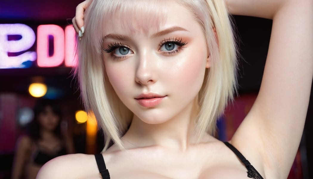 Tags: 21872187, SDXL
{"3": {"inputs": {"seed": 336599750717423, "steps": 64, "cfg": 7.63, "sampler_name": "dpmpp_2m", "scheduler": "karras", "denoise": 1.0, "model": ["27", 0], "positive": ["6", 0], "negative": ["7", 0], "latent_image": ["5", 0]}, "class_type": "KSampler"}, "4": {"inputs": {"ckpt_name": "juggernautxl.safetensors"}, "class_type": "CheckpointLoaderSimple"}, "5": {"inputs": {"width": 1344, "height": 768, "batch_size": 1}, "class_type": "EmptyLatentImage"}, "6": {"inputs": {"text": "19 year old girl, (irish:0.98), (blush:1.12), (eyelashes:1.07), (double eyelids:1.00), (pale skin:1.10), (detailed face:1.13), (cute:0.95), (temptress:1.08), (seductive facial expression:1.06), (beautiful eyes:1.08), (idol:1.08), (sexy lips:0.99), (slim:1.01), (in a seductive pose:1.08), (large perky breasts:0.95), (cleavage:1.11), (thigh gap:0.97), (a pole dancer:1.00) at a night club, (skin fuzz:1.03), (soft lighting:1.01), (natural looking skin:1.02), (textured skin:1.04), (portra:1.09), (RAW:1.05), (candid cinema:1.09), (film:1.03), (detailed skin:1.02)", "clip": ["27", 1]}, "class_type": "CLIPTextEncode"}, "7": {"inputs": {"text": "(worst quality:1.11), (watermark:1.07), (bad hands:1.05), (low resolution:1.10), (twisted:1.09), (open mouth:1.09), (distorted:1.14)", "clip": ["27", 1]}, "class_type": "CLIPTextEncode"}, "8": {"inputs": {"samples": ["3", 0], "vae": ["4", 2]}, "class_type": "VAEDecode"}, "25": {"inputs": {"lora_name": "nudify_xl.safetensors", "strength_model": 0.2, "strength_clip": 0.32, "model": ["4", 0], "clip": ["4", 1]}, "class_type": "LoraLoader"}, "26": {"inputs": {"lora_name": "shirtlift_SDXL_v2.safetensors", "strength_model": 0.06, "strength_clip": 0.04, "model": ["25", 0], "clip": ["25", 1]}, "class_type": "LoraLoader"}, "27": {"inputs": {"lora_name": "PerfectEyesXL.safetensors", "strength_model": 0.03, "strength_clip": 0.05, "model": ["26", 0], "clip": ["26", 1]}, "class_type": "LoraLoader"}, "30": {"inputs": {"model_name": "4x_NMKD-Superscale-SP_178000_G.pth"}, "class_type": "UpscaleModelLoader"}, "31": {"inputs": {"upscale_model": ["30", 0], "image": ["8", 0]}, "class_type": "ImageUpscaleWithModel"}, "32": {"inputs": {"upscale_method": "lanczos", "scale_by": 0.5, "image": ["31", 0]}, "class_type": "ImageScaleBy"}, "33": {"inputs": {"pixels": ["32", 0], "vae": ["4", 2]}, "class_type": "VAEEncode"}, "34": {"inputs": {"seed": 336599750717423, "steps": 64, "cfg": 7.63, "sampler_name": "dpmpp_2m", "scheduler": "karras", "denoise": 0.3, "model": ["27", 0], "positive": ["6", 0], "negative": ["7", 0], "latent_image": ["33", 0]}, "class_type": "KSampler"}, "36": {"inputs": {"samples": ["34", 0], "vae": ["4", 2]}, "class_type": "VAEDecode"}, "39": {"inputs": {"filename_prefix": "comfyapi-1713597614431", "images": ["36", 0]}, "class_type": "SaveImage"}}