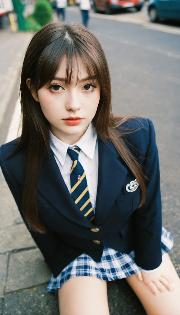 Tags: 21872187, SDXL
{"3": {"inputs": {"seed": 146225744239690, "steps": 64, "cfg": 5.18, "sampler_name": "dpmpp_2m", "scheduler": "karras", "denoise": 1.0, "model": ["27", 0], "positive": ["6", 0], "negative": ["7", 0], "latent_image": ["5", 0]}, "class_type": "KSampler"}, "4": {"inputs": {"ckpt_name": "helloworldxl.safetensors"}, "class_type": "CheckpointLoaderSimple"}, "5": {"inputs": {"width": 768, "height": 1344, "batch_size": 1}, "class_type": "EmptyLatentImage"}, "6": {"inputs": {"text": "26 year old girl, (irish:1.13), (seductive pose:1.02), (cute:1.09), (detailed face:1.05), (sexy lips:1.13), (beautiful eyes:1.11), (pale skin:1.10), (eyelashes:1.09), (temptress:1.09), (idol:1.05), (blush:1.01), (double eyelids:1.14), (seductive facial expression:1.02), (in a seductive pose:1.06), (large perky breasts:0.98), (cleavage:1.05), (thigh gap:1.02), (school uniform:1.07), choker, busy street, (candid cinema:1.09), (RAW:1.03), (portra:1.04), (film:1.04), (skin fuzz:1.00), (natural looking skin:1.00), (soft lighting:1.04), (textured skin:1.01), (detailed skin:1.08)", "clip": ["27", 1]}, "class_type": "CLIPTextEncode"}, "7": {"inputs": {"text": "(worst quality:1.05), (distorted:1.08), (bad hands:1.11), (low resolution:1.06), (twisted:1.05), (open mouth:1.13), (watermark:1.13)", "clip": ["27", 1]}, "class_type": "CLIPTextEncode"}, "8": {"inputs": {"samples": ["3", 0], "vae": ["4", 2]}, "class_type": "VAEDecode"}, "25": {"inputs": {"lora_name": "nudify_xl.safetensors", "strength_model": 0.04, "strength_clip": 0.06, "model": ["4", 0], "clip": ["4", 1]}, "class_type": "LoraLoader"}, "26": {"inputs": {"lora_name": "shirtlift_SDXL_v2.safetensors", "strength_model": 0.12, "strength_clip": 0.05, "model": ["25", 0], "clip": ["25", 1]}, "class_type": "LoraLoader"}, "27": {"inputs": {"lora_name": "PerfectEyesXL.safetensors", "strength_model": 0.1, "strength_clip": 0.0, "model": ["26", 0], "clip": ["26", 1]}, "class_type": "LoraLoader"}, "30": {"inputs": {"model_name": "4x_NMKD-Superscale-SP_178000_G.pth"}, "class_type": "UpscaleModelLoader"}, "31": {"inputs": {"upscale_model": ["30", 0], "image": ["8", 0]}, "class_type": "ImageUpscaleWithModel"}, "32": {"inputs": {"upscale_method": "lanczos", "scale_by": 0.5, "image": ["31", 0]}, "class_type": "ImageScaleBy"}, "33": {"inputs": {"pixels": ["32", 0], "vae": ["4", 2]}, "class_type": "VAEEncode"}, "34": {"inputs": {"seed": 146225744239690, "steps": 64, "cfg": 5.18, "sampler_name": "dpmpp_2m", "scheduler": "karras", "denoise": 0.3, "model": ["27", 0], "positive": ["6", 0], "negative": ["7", 0], "latent_image": ["33", 0]}, "class_type": "KSampler"}, "36": {"inputs": {"samples": ["34", 0], "vae": ["4", 2]}, "class_type": "VAEDecode"}, "39": {"inputs": {"filename_prefix": "comfyapi-1734330787873", "images": ["36", 0]}, "class_type": "SaveImage"}}