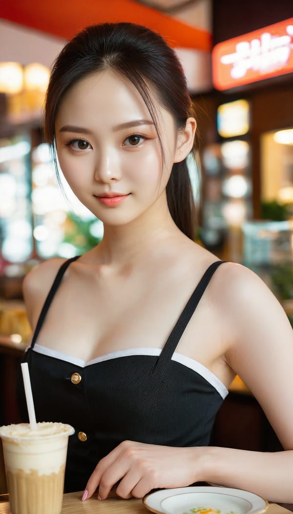 Tags: 21872187, SDXL
{"3": {"inputs": {"seed": 138904310981494, "steps": 32, "cfg": 7.34, "sampler_name": "dpmpp_2m", "scheduler": "karras", "denoise": 1.0, "model": ["27", 0], "positive": ["6", 0], "negative": ["7", 0], "latent_image": ["5", 0]}, "class_type": "KSampler"}, "4": {"inputs": {"ckpt_name": "juggernautxl.safetensors"}, "class_type": "CheckpointLoaderSimple"}, "5": {"inputs": {"width": 768, "height": 1344, "batch_size": 1}, "class_type": "EmptyLatentImage"}, "6": {"inputs": {"text": "19 year old girl, (russian:1.03), (taiwanese:1.06), (detailed face:0.95), (seductive pose:1.03), (double eyelids:1.11), (idol:0.99), (cute:1.13), (temptress:1.05), (eyelashes:1.01), (seductive facial expression:1.08), (slim:1.13), (sexy lips:1.08), (pale skin:1.14), (perky ass:0.97), (exposed ass:1.07), (looking back:1.12), (sexy ass:0.95), (thigh gap:0.99), (a waitress in uniform:1.08) working at a restaurant, (film:1.00), (natural looking skin:1.05), (textured skin:1.03), (candid cinema:1.06), (skin fuzz:1.01), (detailed skin:1.08), (soft lighting:1.00), (portra:1.08), (RAW:1.03)", "clip": ["27", 1]}, "class_type": "CLIPTextEncode"}, "7": {"inputs": {"text": "(distorted:1.05), (open mouth:1.07), (bad hands:1.14), (low resolution:1.05), (watermark:1.14), (worst quality:1.08), (twisted:1.07)", "clip": ["27", 1]}, "class_type": "CLIPTextEncode"}, "8": {"inputs": {"samples": ["3", 0], "vae": ["4", 2]}, "class_type": "VAEDecode"}, "25": {"inputs": {"lora_name": "nudify_xl.safetensors", "strength_model": 0.28, "strength_clip": 0.19, "model": ["4", 0], "clip": ["4", 1]}, "class_type": "LoraLoader"}, "26": {"inputs": {"lora_name": "shirtlift_SDXL_v2.safetensors", "strength_model": 0.18, "strength_clip": 0.01, "model": ["25", 0], "clip": ["25", 1]}, "class_type": "LoraLoader"}, "27": {"inputs": {"lora_name": "PerfectEyesXL.safetensors", "strength_model": 0.05, "strength_clip": 0.04, "model": ["26", 0], "clip": ["26", 1]}, "class_type": "LoraLoader"}, "30": {"inputs": {"model_name": "4x_NMKD-Superscale-SP_178000_G.pth"}, "class_type": "UpscaleModelLoader"}, "31": {"inputs": {"upscale_model": ["30", 0], "image": ["8", 0]}, "class_type": "ImageUpscaleWithModel"}, "32": {"inputs": {"upscale_method": "lanczos", "scale_by": 0.5, "image": ["31", 0]}, "class_type": "ImageScaleBy"}, "33": {"inputs": {"pixels": ["32", 0], "vae": ["4", 2]}, "class_type": "VAEEncode"}, "34": {"inputs": {"seed": 138904310981494, "steps": 32, "cfg": 7.34, "sampler_name": "dpmpp_2m", "scheduler": "karras", "denoise": 0.3, "model": ["27", 0], "positive": ["6", 0], "negative": ["7", 0], "latent_image": ["33", 0]}, "class_type": "KSampler"}, "36": {"inputs": {"samples": ["34", 0], "vae": ["4", 2]}, "class_type": "VAEDecode"}, "39": {"inputs": {"filename_prefix": "comfyapi-1713338461207", "images": ["36", 0]}, "class_type": "SaveImage"}}