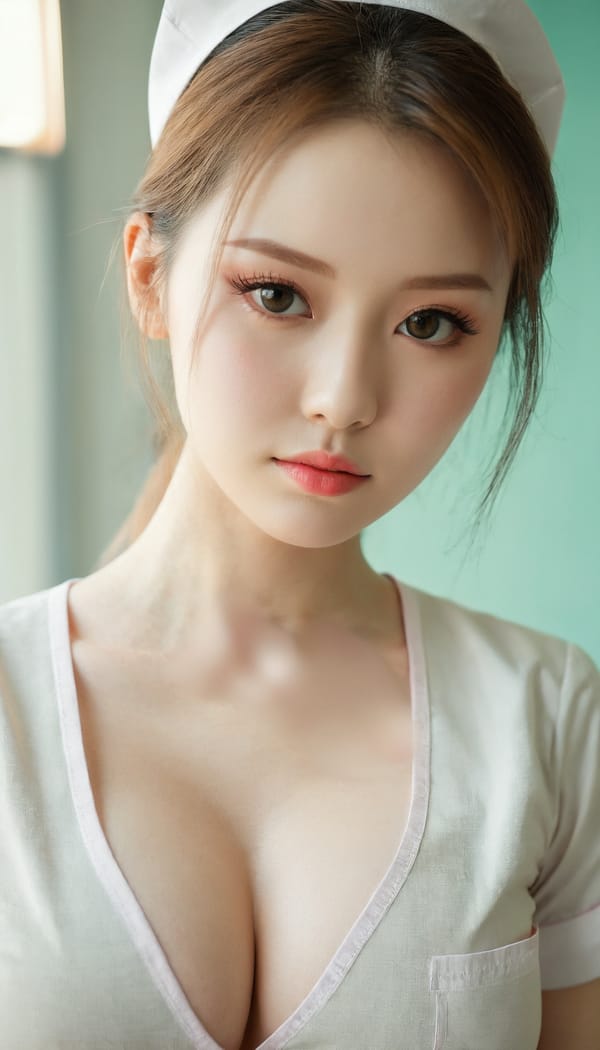 Tags: 21872187, SDXL
{"3": {"inputs": {"seed": 323713111652421, "steps": 32, "cfg": 5.95, "sampler_name": "dpmpp_2m", "scheduler": "karras", "denoise": 1.0, "model": ["27", 0], "positive": ["6", 0], "negative": ["7", 0], "latent_image": ["5", 0]}, "class_type": "KSampler"}, "4": {"inputs": {"ckpt_name": "juggernautxl.safetensors"}, "class_type": "CheckpointLoaderSimple"}, "5": {"inputs": {"width": 768, "height": 1344, "batch_size": 1}, "class_type": "EmptyLatentImage"}, "6": {"inputs": {"text": "25 year old girl, (seductive pose:1.05), (double eyelids:1.07), (temptress:1.10), (blush:1.12), (cute:1.07), (detailed face:1.07), (sexy lips:1.04), (pale skin:1.12), (beautiful eyes:0.95), (eyelashes:1.14), (idol:0.98), (seductive facial expression:1.05), (slim:1.08), (in a seductive pose:1.10), (large perky breasts:1.01), (cleavage:0.98), (thigh gap:1.07), (nurse in uniform:1.08) working in a hospital ward, (textured skin:1.09), (portra:1.06), (natural looking skin:1.08), (soft lighting:1.08), (candid cinema:1.05), (film:1.04), (RAW:1.09), (detailed skin:1.01), (skin fuzz:1.09)", "clip": ["27", 1]}, "class_type": "CLIPTextEncode"}, "7": {"inputs": {"text": "(watermark:1.11), (twisted:1.11), (distorted:1.13), (open mouth:1.08), (bad hands:1.14), (worst quality:1.05), (low resolution:1.08)", "clip": ["27", 1]}, "class_type": "CLIPTextEncode"}, "8": {"inputs": {"samples": ["3", 0], "vae": ["4", 2]}, "class_type": "VAEDecode"}, "25": {"inputs": {"lora_name": "nudify_xl.safetensors", "strength_model": 0.33, "strength_clip": 0.06, "model": ["4", 0], "clip": ["4", 1]}, "class_type": "LoraLoader"}, "26": {"inputs": {"lora_name": "shirtlift_SDXL_v2.safetensors", "strength_model": 0.19, "strength_clip": 0.1, "model": ["25", 0], "clip": ["25", 1]}, "class_type": "LoraLoader"}, "27": {"inputs": {"lora_name": "PerfectEyesXL.safetensors", "strength_model": 0.02, "strength_clip": 0.13, "model": ["26", 0], "clip": ["26", 1]}, "class_type": "LoraLoader"}, "30": {"inputs": {"model_name": "4x_NMKD-Superscale-SP_178000_G.pth"}, "class_type": "UpscaleModelLoader"}, "31": {"inputs": {"upscale_model": ["30", 0], "image": ["8", 0]}, "class_type": "ImageUpscaleWithModel"}, "32": {"inputs": {"upscale_method": "lanczos", "scale_by": 0.5, "image": ["31", 0]}, "class_type": "ImageScaleBy"}, "33": {"inputs": {"pixels": ["32", 0], "vae": ["4", 2]}, "class_type": "VAEEncode"}, "34": {"inputs": {"seed": 323713111652421, "steps": 32, "cfg": 5.95, "sampler_name": "dpmpp_2m", "scheduler": "karras", "denoise": 0.3, "model": ["27", 0], "positive": ["6", 0], "negative": ["7", 0], "latent_image": ["33", 0]}, "class_type": "KSampler"}, "36": {"inputs": {"samples": ["34", 0], "vae": ["4", 2]}, "class_type": "VAEDecode"}, "39": {"inputs": {"filename_prefix": "comfyapi-1715929224235", "images": ["36", 0]}, "class_type": "SaveImage"}}