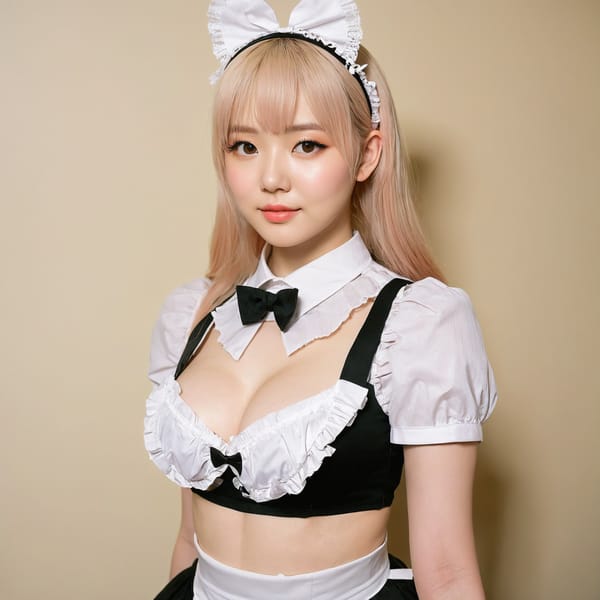 Tags: 21872187, SDXL
{"3": {"inputs": {"seed": 792376867462483, "steps": 32, "cfg": 7.05, "sampler_name": "dpmpp_2m", "scheduler": "karras", "denoise": 1.0, "model": ["27", 0], "positive": ["6", 0], "negative": ["7", 0], "latent_image": ["5", 0]}, "class_type": "KSampler"}, "4": {"inputs": {"ckpt_name": "juggernautxl.safetensors"}, "class_type": "CheckpointLoaderSimple"}, "5": {"inputs": {"width": 1024, "height": 1024, "batch_size": 1}, "class_type": "EmptyLatentImage"}, "6": {"inputs": {"text": "24 year old girl, (eyelashes:1.00), (double eyelids:1.14), (temptress:0.96), (seductive pose:1.14), (seductive facial expression:1.13), (sexy lips:1.04), (detailed face:1.11), (slim:0.95), (blush:1.13), (pale skin:1.04), (cute:1.03), (beautiful eyes:1.08), (idol:1.10), (on all fours:0.98), (spreading ass cheeks:1.12), (from behind:1.00), (backboob:1.11), in a (skimpy maid costume:1.11) working at a maid cafe, choker, bowtie, headband, pleated skirt, (portra:1.08), (film:1.03), (skin fuzz:1.00), (detailed skin:1.00), (natural looking skin:1.03), (candid cinema:1.03), (RAW:1.07), (textured skin:1.05), (soft lighting:1.01)", "clip": ["27", 1]}, "class_type": "CLIPTextEncode"}, "7": {"inputs": {"text": "(twisted:1.05), (watermark:1.12), (distorted:1.13), (bad hands:1.05), (open mouth:1.07), (worst quality:1.10), (low resolution:1.07)", "clip": ["27", 1]}, "class_type": "CLIPTextEncode"}, "8": {"inputs": {"samples": ["3", 0], "vae": ["4", 2]}, "class_type": "VAEDecode"}, "25": {"inputs": {"lora_name": "nudify_xl.safetensors", "strength_model": 0.28, "strength_clip": 0.0, "model": ["4", 0], "clip": ["4", 1]}, "class_type": "LoraLoader"}, "26": {"inputs": {"lora_name": "shirtlift_SDXL_v2.safetensors", "strength_model": 0.16, "strength_clip": 0.15, "model": ["25", 0], "clip": ["25", 1]}, "class_type": "LoraLoader"}, "27": {"inputs": {"lora_name": "PerfectEyesXL.safetensors", "strength_model": 0.01, "strength_clip": 0.02, "model": ["26", 0], "clip": ["26", 1]}, "class_type": "LoraLoader"}, "30": {"inputs": {"model_name": "4x_NMKD-Superscale-SP_178000_G.pth"}, "class_type": "UpscaleModelLoader"}, "31": {"inputs": {"upscale_model": ["30", 0], "image": ["8", 0]}, "class_type": "ImageUpscaleWithModel"}, "32": {"inputs": {"upscale_method": "lanczos", "scale_by": 0.5, "image": ["31", 0]}, "class_type": "ImageScaleBy"}, "33": {"inputs": {"pixels": ["32", 0], "vae": ["4", 2]}, "class_type": "VAEEncode"}, "34": {"inputs": {"seed": 792376867462483, "steps": 32, "cfg": 7.05, "sampler_name": "dpmpp_2m", "scheduler": "karras", "denoise": 0.3, "model": ["27", 0], "positive": ["6", 0], "negative": ["7", 0], "latent_image": ["33", 0]}, "class_type": "KSampler"}, "36": {"inputs": {"samples": ["34", 0], "vae": ["4", 2]}, "class_type": "VAEDecode"}, "39": {"inputs": {"filename_prefix": "comfyapi-1734045356639", "images": ["36", 0]}, "class_type": "SaveImage"}}