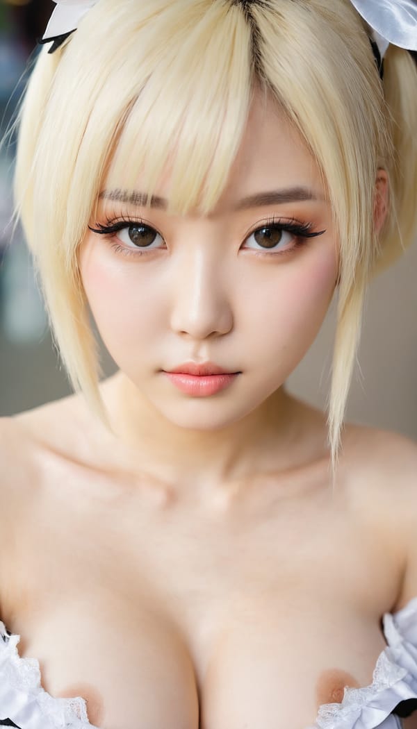 Tags: 21872187, SDXL
{"3": {"inputs": {"seed": 125708290378544, "steps": 32, "cfg": 5.49, "sampler_name": "dpmpp_2m", "scheduler": "karras", "denoise": 1.0, "model": ["27", 0], "positive": ["6", 0], "negative": ["7", 0], "latent_image": ["5", 0]}, "class_type": "KSampler"}, "4": {"inputs": {"ckpt_name": "juggernautxl.safetensors"}, "class_type": "CheckpointLoaderSimple"}, "5": {"inputs": {"width": 768, "height": 1344, "batch_size": 1}, "class_type": "EmptyLatentImage"}, "6": {"inputs": {"text": "20 year old girl, (taiwanese:1.13), (ukrainian:1.01), (seductive facial expression:0.99), (idol:1.14), (temptress:1.03), (eyelashes:0.97), (slim:1.04), (pale skin:1.04), (seductive pose:0.99), (cute:1.02), (detailed face:1.14), (double eyelids:1.01), (sexy lips:1.03), (blush:1.09), (beautiful eyes:0.95), (in a seductive pose:1.12), (large perky breasts:0.96), (cleavage:1.00), (thigh gap:1.00), (in a cosplay:1.04) at comiket posing for camera, (natural looking skin:1.05), (RAW:1.06), (skin fuzz:1.05), (detailed skin:1.09), (textured skin:1.00), (portra:1.06), (candid cinema:1.00), (film:1.09), (soft lighting:1.07)", "clip": ["27", 1]}, "class_type": "CLIPTextEncode"}, "7": {"inputs": {"text": "(open mouth:1.05), (low resolution:1.05), (worst quality:1.13), (bad hands:1.12), (distorted:1.06), (watermark:1.10), (twisted:1.09)", "clip": ["27", 1]}, "class_type": "CLIPTextEncode"}, "8": {"inputs": {"samples": ["3", 0], "vae": ["4", 2]}, "class_type": "VAEDecode"}, "25": {"inputs": {"lora_name": "nudify_xl.safetensors", "strength_model": 0.11, "strength_clip": 0.06, "model": ["4", 0], "clip": ["4", 1]}, "class_type": "LoraLoader"}, "26": {"inputs": {"lora_name": "shirtlift_SDXL_v2.safetensors", "strength_model": 0.15, "strength_clip": 0.13, "model": ["25", 0], "clip": ["25", 1]}, "class_type": "LoraLoader"}, "27": {"inputs": {"lora_name": "PerfectEyesXL.safetensors", "strength_model": 0.17, "strength_clip": 0.18, "model": ["26", 0], "clip": ["26", 1]}, "class_type": "LoraLoader"}, "30": {"inputs": {"model_name": "4x_NMKD-Superscale-SP_178000_G.pth"}, "class_type": "UpscaleModelLoader"}, "31": {"inputs": {"upscale_model": ["30", 0], "image": ["8", 0]}, "class_type": "ImageUpscaleWithModel"}, "32": {"inputs": {"upscale_method": "lanczos", "scale_by": 0.5, "image": ["31", 0]}, "class_type": "ImageScaleBy"}, "33": {"inputs": {"pixels": ["32", 0], "vae": ["4", 2]}, "class_type": "VAEEncode"}, "34": {"inputs": {"seed": 125708290378544, "steps": 32, "cfg": 5.49, "sampler_name": "dpmpp_2m", "scheduler": "karras", "denoise": 0.3, "model": ["27", 0], "positive": ["6", 0], "negative": ["7", 0], "latent_image": ["33", 0]}, "class_type": "KSampler"}, "36": {"inputs": {"samples": ["34", 0], "vae": ["4", 2]}, "class_type": "VAEDecode"}, "39": {"inputs": {"filename_prefix": "comfyapi-1716394828151", "images": ["36", 0]}, "class_type": "SaveImage"}}