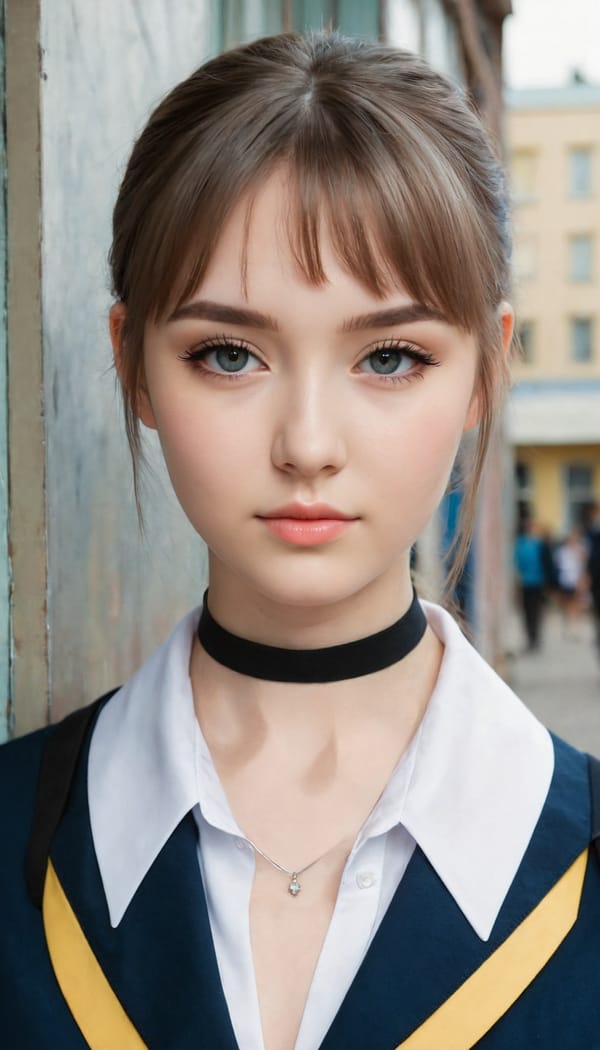 Tags: 21872187, SDXL
{"3": {"inputs": {"seed": 663667081150227, "steps": 32, "cfg": 7.27, "sampler_name": "dpmpp_2m", "scheduler": "karras", "denoise": 1.0, "model": ["27", 0], "positive": ["6", 0], "negative": ["7", 0], "latent_image": ["5", 0]}, "class_type": "KSampler"}, "4": {"inputs": {"ckpt_name": "juggernautXL_v8Rundiffusion.safetensors"}, "class_type": "CheckpointLoaderSimple"}, "5": {"inputs": {"width": 768, "height": 1344, "batch_size": 1}, "class_type": "EmptyLatentImage"}, "6": {"inputs": {"text": "23 year old girl, (ukrainian:1.02), (double eyelids:1.02), (slim:1.05), (seductive facial expression:1.00), (eyelashes:1.07), (detailed face:0.97), (sexy lips:1.13), (pale skin:1.00), (cute:1.13), (blush:1.02), (seductive pose:1.07), (temptress:0.97), (idol:1.06), (beautiful eyes:1.00), (in a seductive pose:1.01), (large perky breasts:1.01), (cleavage:0.96), (thigh gap:1.12), (school uniform:1.14), choker, busy street, (natural looking skin:1.04), (detailed skin:1.03), (film:1.07), (RAW:1.06), (soft lighting:1.08), (textured skin:1.03), (candid cinema:1.03), (portra:1.03)", "clip": ["27", 1]}, "class_type": "CLIPTextEncode"}, "7": {"inputs": {"text": "(low resolution:1.14), (distorted:1.06), (bad hands:1.13), (twisted:1.08), (watermark:1.07), (open mouth:1.07)", "clip": ["27", 1]}, "class_type": "CLIPTextEncode"}, "8": {"inputs": {"samples": ["3", 0], "vae": ["4", 2]}, "class_type": "VAEDecode"}, "25": {"inputs": {"lora_name": "nudify_xl.safetensors", "strength_model": 0.0, "strength_clip": 0.16, "model": ["4", 0], "clip": ["4", 1]}, "class_type": "LoraLoader"}, "26": {"inputs": {"lora_name": "shirtlift_SDXL_v2.safetensors", "strength_model": 0.03, "strength_clip": 0.08, "model": ["25", 0], "clip": ["25", 1]}, "class_type": "LoraLoader"}, "27": {"inputs": {"lora_name": "PerfectEyesXL.safetensors", "strength_model": 0.01, "strength_clip": 0.18, "model": ["26", 0], "clip": ["26", 1]}, "class_type": "LoraLoader"}, "30": {"inputs": {"model_name": "4x_NMKD-Superscale-SP_178000_G.pth"}, "class_type": "UpscaleModelLoader"}, "31": {"inputs": {"upscale_model": ["30", 0], "image": ["8", 0]}, "class_type": "ImageUpscaleWithModel"}, "32": {"inputs": {"upscale_method": "lanczos", "scale_by": 0.5, "image": ["31", 0]}, "class_type": "ImageScaleBy"}, "33": {"inputs": {"pixels": ["32", 0], "vae": ["4", 2]}, "class_type": "VAEEncode"}, "34": {"inputs": {"seed": 663667081150227, "steps": 32, "cfg": 7.27, "sampler_name": "dpmpp_2m", "scheduler": "karras", "denoise": 0.3, "model": ["27", 0], "positive": ["6", 0], "negative": ["7", 0], "latent_image": ["33", 0]}, "class_type": "KSampler"}, "36": {"inputs": {"samples": ["34", 0], "vae": ["4", 2]}, "class_type": "VAEDecode"}, "39": {"inputs": {"filename_prefix": "comfyapi-1707088140276", "images": ["36", 0]}, "class_type": "SaveImage"}}