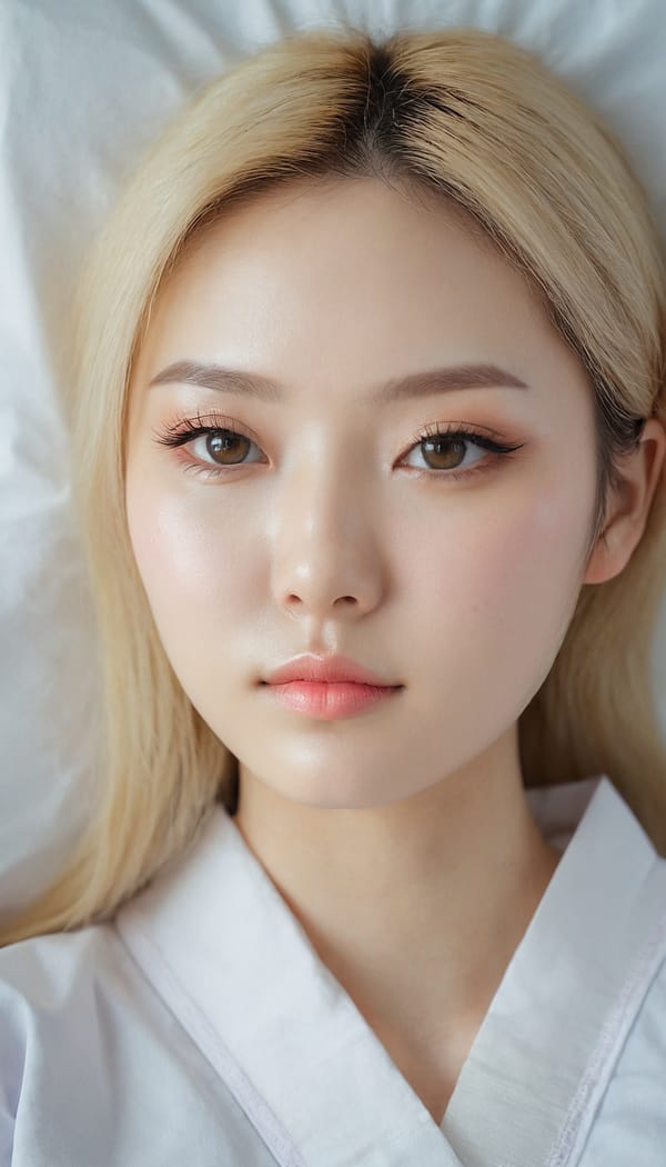 Tags: 21872187, SDXL
{"3": {"inputs": {"seed": 955074523497210, "steps": 64, "cfg": 5.42, "sampler_name": "dpmpp_2m", "scheduler": "karras", "denoise": 1.0, "model": ["27", 0], "positive": ["6", 0], "negative": ["7", 0], "latent_image": ["5", 0]}, "class_type": "KSampler"}, "4": {"inputs": {"ckpt_name": "juggernautxl.safetensors"}, "class_type": "CheckpointLoaderSimple"}, "5": {"inputs": {"width": 768, "height": 1344, "batch_size": 1}, "class_type": "EmptyLatentImage"}, "6": {"inputs": {"text": "22 year old girl, (korean:1.04), (russian:1.07), (ukrainian:1.00), (cute:1.02), (seductive facial expression:1.08), (sexy lips:1.08), (eyelashes:0.97), (idol:1.05), (pale skin:1.13), (temptress:0.99), (blush:0.97), (beautiful eyes:0.98), (detailed face:1.14), (double eyelids:0.99), (slim:1.10), (seductive pose:1.04), (in a seductive pose:1.11), (large perky breasts:1.00), (cleavage:0.97), (thigh gap:1.12), (nurse in uniform:1.03) working in a hospital ward, (portra:1.01), (skin fuzz:1.08), (RAW:1.06), (textured skin:1.02), (candid cinema:1.02), (natural looking skin:1.04), (detailed skin:1.00), (soft lighting:1.05), (film:1.08)", "clip": ["27", 1]}, "class_type": "CLIPTextEncode"}, "7": {"inputs": {"text": "(low resolution:1.07), (watermark:1.06), (open mouth:1.07), (distorted:1.05), (worst quality:1.09), (twisted:1.13), (bad hands:1.11)", "clip": ["27", 1]}, "class_type": "CLIPTextEncode"}, "8": {"inputs": {"samples": ["3", 0], "vae": ["4", 2]}, "class_type": "VAEDecode"}, "25": {"inputs": {"lora_name": "nudify_xl.safetensors", "strength_model": 0.0, "strength_clip": 0.05, "model": ["4", 0], "clip": ["4", 1]}, "class_type": "LoraLoader"}, "26": {"inputs": {"lora_name": "shirtlift_SDXL_v2.safetensors", "strength_model": 0.01, "strength_clip": 0.11, "model": ["25", 0], "clip": ["25", 1]}, "class_type": "LoraLoader"}, "27": {"inputs": {"lora_name": "PerfectEyesXL.safetensors", "strength_model": 0.08, "strength_clip": 0.18, "model": ["26", 0], "clip": ["26", 1]}, "class_type": "LoraLoader"}, "30": {"inputs": {"model_name": "4x_NMKD-Superscale-SP_178000_G.pth"}, "class_type": "UpscaleModelLoader"}, "31": {"inputs": {"upscale_model": ["30", 0], "image": ["8", 0]}, "class_type": "ImageUpscaleWithModel"}, "32": {"inputs": {"upscale_method": "lanczos", "scale_by": 0.5, "image": ["31", 0]}, "class_type": "ImageScaleBy"}, "33": {"inputs": {"pixels": ["32", 0], "vae": ["4", 2]}, "class_type": "VAEEncode"}, "34": {"inputs": {"seed": 955074523497210, "steps": 64, "cfg": 5.42, "sampler_name": "dpmpp_2m", "scheduler": "karras", "denoise": 0.3, "model": ["27", 0], "positive": ["6", 0], "negative": ["7", 0], "latent_image": ["33", 0]}, "class_type": "KSampler"}, "36": {"inputs": {"samples": ["34", 0], "vae": ["4", 2]}, "class_type": "VAEDecode"}, "39": {"inputs": {"filename_prefix": "comfyapi-1714918953029", "images": ["36", 0]}, "class_type": "SaveImage"}}