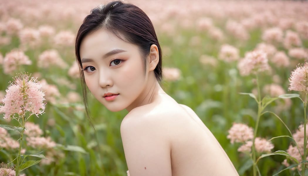 Tags: 21872187, SDXL
{"3": {"inputs": {"seed": 804426446048180, "steps": 32, "cfg": 6.84, "sampler_name": "dpmpp_2m", "scheduler": "karras", "denoise": 1.0, "model": ["27", 0], "positive": ["6", 0], "negative": ["7", 0], "latent_image": ["5", 0]}, "class_type": "KSampler"}, "4": {"inputs": {"ckpt_name": "juggernautXL_v8Rundiffusion.safetensors"}, "class_type": "CheckpointLoaderSimple"}, "5": {"inputs": {"width": 1344, "height": 768, "batch_size": 1}, "class_type": "EmptyLatentImage"}, "6": {"inputs": {"text": "26 year old girl, (korean:1.08), (chinese:1.02), (irish:1.11), (eyelashes:0.97), (blush:1.10), (seductive facial expression:0.99), (seductive pose:1.05), (detailed face:0.99), (double eyelids:1.14), (pale skin:0.97), (beautiful eyes:1.14), (temptress:1.02), (slim:1.09), (cute:0.95), (sexy lips:0.99), (perky ass:1.02), (exposed ass:1.10), (looking back:1.03), (sexy ass:1.09), (thigh gap:1.10), wearing (translucent clothes:1.09) on a flower field, (detailed skin:1.02), (RAW:1.09), (candid cinema:1.04), (skin fuzz:1.06), (film:1.05), (natural looking skin:1.07), (portra:1.07), (textured skin:1.02), (soft lighting:1.09)", "clip": ["27", 1]}, "class_type": "CLIPTextEncode"}, "7": {"inputs": {"text": "(twisted:1.13), (worst quality:1.08), (watermark:1.12), (distorted:1.08), (bad hands:1.12), (low resolution:1.09), (open mouth:1.05)", "clip": ["27", 1]}, "class_type": "CLIPTextEncode"}, "8": {"inputs": {"samples": ["3", 0], "vae": ["4", 2]}, "class_type": "VAEDecode"}, "25": {"inputs": {"lora_name": "nudify_xl.safetensors", "strength_model": 0.24, "strength_clip": 0.27, "model": ["4", 0], "clip": ["4", 1]}, "class_type": "LoraLoader"}, "26": {"inputs": {"lora_name": "shirtlift_SDXL_v2.safetensors", "strength_model": 0.16, "strength_clip": 0.16, "model": ["25", 0], "clip": ["25", 1]}, "class_type": "LoraLoader"}, "27": {"inputs": {"lora_name": "PerfectEyesXL.safetensors", "strength_model": 0.05, "strength_clip": 0.12, "model": ["26", 0], "clip": ["26", 1]}, "class_type": "LoraLoader"}, "30": {"inputs": {"model_name": "4x_NMKD-Superscale-SP_178000_G.pth"}, "class_type": "UpscaleModelLoader"}, "31": {"inputs": {"upscale_model": ["30", 0], "image": ["8", 0]}, "class_type": "ImageUpscaleWithModel"}, "32": {"inputs": {"upscale_method": "lanczos", "scale_by": 0.5, "image": ["31", 0]}, "class_type": "ImageScaleBy"}, "33": {"inputs": {"pixels": ["32", 0], "vae": ["4", 2]}, "class_type": "VAEEncode"}, "34": {"inputs": {"seed": 804426446048180, "steps": 32, "cfg": 6.84, "sampler_name": "dpmpp_2m", "scheduler": "karras", "denoise": 0.3, "model": ["27", 0], "positive": ["6", 0], "negative": ["7", 0], "latent_image": ["33", 0]}, "class_type": "KSampler"}, "36": {"inputs": {"samples": ["34", 0], "vae": ["4", 2]}, "class_type": "VAEDecode"}, "39": {"inputs": {"filename_prefix": "comfyapi-1707620710622", "images": ["36", 0]}, "class_type": "SaveImage"}}