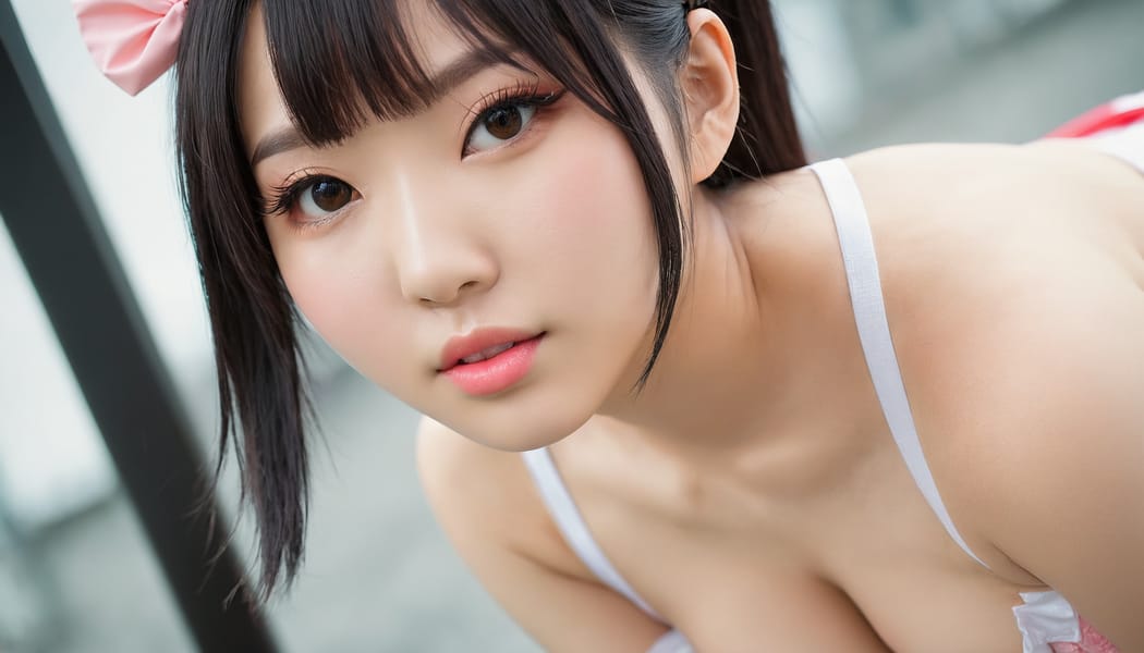 Tags: 21872187, SDXL
{"3": {"inputs": {"seed": 468624495070806, "steps": 32, "cfg": 5.33, "sampler_name": "dpmpp_2m", "scheduler": "karras", "denoise": 1.0, "model": ["27", 0], "positive": ["6", 0], "negative": ["7", 0], "latent_image": ["5", 0]}, "class_type": "KSampler"}, "4": {"inputs": {"ckpt_name": "juggernautxl.safetensors"}, "class_type": "CheckpointLoaderSimple"}, "5": {"inputs": {"width": 1344, "height": 768, "batch_size": 1}, "class_type": "EmptyLatentImage"}, "6": {"inputs": {"text": "28 year old girl, (taiwanese:1.04), (korean:1.14), (detailed face:1.11), (sexy lips:1.04), (blush:1.06), (cute:1.09), (idol:1.06), (seductive facial expression:1.13), (slim:0.95), (temptress:1.12), (eyelashes:1.07), (beautiful eyes:0.98), (seductive pose:1.00), (double eyelids:1.04), (perky ass:1.00), (exposed ass:1.11), (looking back:1.14), (sexy ass:1.12), (thigh gap:1.02), (in a cosplay:1.11) at comiket posing for camera, (candid cinema:1.02), (RAW:1.08), (skin fuzz:1.03), (soft lighting:1.04), (portra:1.03), (film:1.06), (detailed skin:1.01), (textured skin:1.08)", "clip": ["27", 1]}, "class_type": "CLIPTextEncode"}, "7": {"inputs": {"text": "(twisted:1.14), (worst quality:1.14), (bad hands:1.08), (low resolution:1.11), (open mouth:1.14), (watermark:1.11), (distorted:1.09)", "clip": ["27", 1]}, "class_type": "CLIPTextEncode"}, "8": {"inputs": {"samples": ["3", 0], "vae": ["4", 2]}, "class_type": "VAEDecode"}, "25": {"inputs": {"lora_name": "nudify_xl.safetensors", "strength_model": 0.33, "strength_clip": 0.39, "model": ["4", 0], "clip": ["4", 1]}, "class_type": "LoraLoader"}, "26": {"inputs": {"lora_name": "shirtlift_SDXL_v2.safetensors", "strength_model": 0.12, "strength_clip": 0.15, "model": ["25", 0], "clip": ["25", 1]}, "class_type": "LoraLoader"}, "27": {"inputs": {"lora_name": "PerfectEyesXL.safetensors", "strength_model": 0.07, "strength_clip": 0.09, "model": ["26", 0], "clip": ["26", 1]}, "class_type": "LoraLoader"}, "30": {"inputs": {"model_name": "4x_NMKD-Superscale-SP_178000_G.pth"}, "class_type": "UpscaleModelLoader"}, "31": {"inputs": {"upscale_model": ["30", 0], "image": ["8", 0]}, "class_type": "ImageUpscaleWithModel"}, "32": {"inputs": {"upscale_method": "lanczos", "scale_by": 0.5, "image": ["31", 0]}, "class_type": "ImageScaleBy"}, "33": {"inputs": {"pixels": ["32", 0], "vae": ["4", 2]}, "class_type": "VAEEncode"}, "34": {"inputs": {"seed": 468624495070806, "steps": 32, "cfg": 5.33, "sampler_name": "dpmpp_2m", "scheduler": "karras", "denoise": 0.3, "model": ["27", 0], "positive": ["6", 0], "negative": ["7", 0], "latent_image": ["33", 0]}, "class_type": "KSampler"}, "36": {"inputs": {"samples": ["34", 0], "vae": ["4", 2]}, "class_type": "VAEDecode"}, "39": {"inputs": {"filename_prefix": "comfyapi-1733055558510", "images": ["36", 0]}, "class_type": "SaveImage"}}