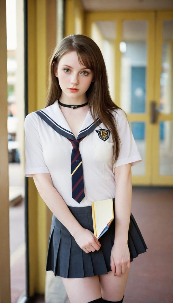 Tags: 21872187, SDXL
{"3": {"inputs": {"seed": 454105848144804, "steps": 32, "cfg": 5.51, "sampler_name": "dpmpp_2m", "scheduler": "karras", "denoise": 1.0, "model": ["27", 0], "positive": ["6", 0], "negative": ["7", 0], "latent_image": ["5", 0]}, "class_type": "KSampler"}, "4": {"inputs": {"ckpt_name": "leosamsHelloworldSDXL_helloworldSDXL32DPO.safetensors"}, "class_type": "CheckpointLoaderSimple"}, "5": {"inputs": {"width": 768, "height": 1344, "batch_size": 1}, "class_type": "EmptyLatentImage"}, "6": {"inputs": {"text": "24 year old girl, (pale skin:1.14), (temptress:0.95), (detailed face:0.97), (slim:1.04), (eyelashes:1.03), (beautiful eyes:1.14), (blush:1.01), (sexy lips:1.02), (seductive facial expression:0.96), (cute:1.00), (seductive pose:1.02), (idol:1.07), (in a seductive pose:1.05), (large perky breasts:0.98), (cleavage:1.01), (thigh gap:1.07), (school uniform:1.13), choker, busy street, (soft lighting:1.02), (portra:1.01), (natural looking skin:1.07), (candid cinema:1.03), (skin fuzz:1.05), (film:1.01), (detailed skin:1.00), (RAW:1.08), (textured skin:1.02)", "clip": ["27", 1]}, "class_type": "CLIPTextEncode"}, "7": {"inputs": {"text": "(worst quality:1.12), (low resolution:1.10), (watermark:1.11), (open mouth:1.10), (bad hands:1.13), (distorted:1.12), (twisted:1.12)", "clip": ["27", 1]}, "class_type": "CLIPTextEncode"}, "8": {"inputs": {"samples": ["3", 0], "vae": ["4", 2]}, "class_type": "VAEDecode"}, "25": {"inputs": {"lora_name": "nudify_xl.safetensors", "strength_model": 0.15, "strength_clip": 0.25, "model": ["4", 0], "clip": ["4", 1]}, "class_type": "LoraLoader"}, "26": {"inputs": {"lora_name": "shirtlift_SDXL_v2.safetensors", "strength_model": 0.16, "strength_clip": 0.02, "model": ["25", 0], "clip": ["25", 1]}, "class_type": "LoraLoader"}, "27": {"inputs": {"lora_name": "PerfectEyesXL.safetensors", "strength_model": 0.07, "strength_clip": 0.13, "model": ["26", 0], "clip": ["26", 1]}, "class_type": "LoraLoader"}, "30": {"inputs": {"model_name": "4x_NMKD-Superscale-SP_178000_G.pth"}, "class_type": "UpscaleModelLoader"}, "31": {"inputs": {"upscale_model": ["30", 0], "image": ["8", 0]}, "class_type": "ImageUpscaleWithModel"}, "32": {"inputs": {"upscale_method": "lanczos", "scale_by": 0.5, "image": ["31", 0]}, "class_type": "ImageScaleBy"}, "33": {"inputs": {"pixels": ["32", 0], "vae": ["4", 2]}, "class_type": "VAEEncode"}, "34": {"inputs": {"seed": 454105848144804, "steps": 32, "cfg": 5.51, "sampler_name": "dpmpp_2m", "scheduler": "karras", "denoise": 0.3, "model": ["27", 0], "positive": ["6", 0], "negative": ["7", 0], "latent_image": ["33", 0]}, "class_type": "KSampler"}, "36": {"inputs": {"samples": ["34", 0], "vae": ["4", 2]}, "class_type": "VAEDecode"}, "39": {"inputs": {"filename_prefix": "comfyapi-1707399069266", "images": ["36", 0]}, "class_type": "SaveImage"}}