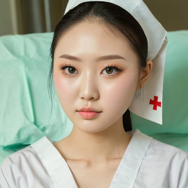 Tags: 21872187, SDXL
{"3": {"inputs": {"seed": 900992991108244, "steps": 32, "cfg": 6.46, "sampler_name": "dpmpp_2m", "scheduler": "karras", "denoise": 1.0, "model": ["27", 0], "positive": ["6", 0], "negative": ["7", 0], "latent_image": ["5", 0]}, "class_type": "KSampler"}, "4": {"inputs": {"ckpt_name": "juggernautxl.safetensors"}, "class_type": "CheckpointLoaderSimple"}, "5": {"inputs": {"width": 1024, "height": 1024, "batch_size": 1}, "class_type": "EmptyLatentImage"}, "6": {"inputs": {"text": "19 year old girl, (chinese:1.01), (japanese:1.09), (irish:1.12), (russian:0.97), (seductive facial expression:1.03), (cute:1.13), (double eyelids:0.96), (detailed face:1.11), (slim:0.98), (pale skin:1.05), (sexy lips:1.09), (seductive pose:1.14), (temptress:1.04), (blush:1.11), (eyelashes:1.05), (idol:1.01), (beautiful eyes:1.09), (in a seductive pose:1.10), (large perky breasts:0.97), (cleavage:1.13), (thigh gap:1.14), (nurse in uniform:1.10) working in a hospital ward, (textured skin:1.05), (portra:1.07), (RAW:1.09), (detailed skin:1.01), (candid cinema:1.00), (skin fuzz:1.09), (film:1.06), (natural looking skin:1.06), (soft lighting:1.05)", "clip": ["27", 1]}, "class_type": "CLIPTextEncode"}, "7": {"inputs": {"text": "(watermark:1.14), (distorted:1.05), (open mouth:1.06), (bad hands:1.05), (twisted:1.14), (low resolution:1.14), (worst quality:1.12)", "clip": ["27", 1]}, "class_type": "CLIPTextEncode"}, "8": {"inputs": {"samples": ["3", 0], "vae": ["4", 2]}, "class_type": "VAEDecode"}, "25": {"inputs": {"lora_name": "nudify_xl.safetensors", "strength_model": 0.37, "strength_clip": 0.17, "model": ["4", 0], "clip": ["4", 1]}, "class_type": "LoraLoader"}, "26": {"inputs": {"lora_name": "shirtlift_SDXL_v2.safetensors", "strength_model": 0.18, "strength_clip": 0.16, "model": ["25", 0], "clip": ["25", 1]}, "class_type": "LoraLoader"}, "27": {"inputs": {"lora_name": "PerfectEyesXL.safetensors", "strength_model": 0.11, "strength_clip": 0.1, "model": ["26", 0], "clip": ["26", 1]}, "class_type": "LoraLoader"}, "30": {"inputs": {"model_name": "4x_NMKD-Superscale-SP_178000_G.pth"}, "class_type": "UpscaleModelLoader"}, "31": {"inputs": {"upscale_model": ["30", 0], "image": ["8", 0]}, "class_type": "ImageUpscaleWithModel"}, "32": {"inputs": {"upscale_method": "lanczos", "scale_by": 0.5, "image": ["31", 0]}, "class_type": "ImageScaleBy"}, "33": {"inputs": {"pixels": ["32", 0], "vae": ["4", 2]}, "class_type": "VAEEncode"}, "34": {"inputs": {"seed": 900992991108244, "steps": 32, "cfg": 6.46, "sampler_name": "dpmpp_2m", "scheduler": "karras", "denoise": 0.3, "model": ["27", 0], "positive": ["6", 0], "negative": ["7", 0], "latent_image": ["33", 0]}, "class_type": "KSampler"}, "36": {"inputs": {"samples": ["34", 0], "vae": ["4", 2]}, "class_type": "VAEDecode"}, "39": {"inputs": {"filename_prefix": "comfyapi-1713776738268", "images": ["36", 0]}, "class_type": "SaveImage"}}