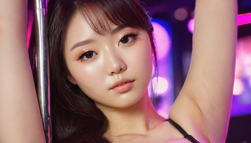 Tags: 21872187, SDXL
{"3": {"inputs": {"seed": 827110980479806, "steps": 32, "cfg": 6.15, "sampler_name": "dpmpp_2m", "scheduler": "karras", "denoise": 1.0, "model": ["27", 0], "positive": ["6", 0], "negative": ["7", 0], "latent_image": ["5", 0]}, "class_type": "KSampler"}, "4": {"inputs": {"ckpt_name": "juggernautxl.safetensors"}, "class_type": "CheckpointLoaderSimple"}, "5": {"inputs": {"width": 1344, "height": 768, "batch_size": 1}, "class_type": "EmptyLatentImage"}, "6": {"inputs": {"text": "24 year old girl, (korean:1.11), (chinese:1.05), (russian:1.04), (beautiful eyes:1.03), (cute:1.04), (double eyelids:1.12), (eyelashes:1.06), (sexy lips:1.00), (seductive pose:1.06), (pale skin:0.98), (temptress:1.02), (seductive facial expression:1.06), (slim:0.97), (blush:1.05), (idol:1.09), (detailed face:1.08), (in a seductive pose:1.01), (large perky breasts:0.96), (cleavage:1.07), (thigh gap:1.07), (a pole dancer:1.12) at a night club, (candid cinema:1.01), (natural looking skin:1.07), (textured skin:1.02), (detailed skin:1.07), (portra:1.00), (skin fuzz:1.06), (film:1.00), (RAW:1.04)", "clip": ["27", 1]}, "class_type": "CLIPTextEncode"}, "7": {"inputs": {"text": "(distorted:1.13), (twisted:1.13), (low resolution:1.14), (worst quality:1.12), (open mouth:1.11), (bad hands:1.09), (watermark:1.08)", "clip": ["27", 1]}, "class_type": "CLIPTextEncode"}, "8": {"inputs": {"samples": ["3", 0], "vae": ["4", 2]}, "class_type": "VAEDecode"}, "25": {"inputs": {"lora_name": "nudify_xl.safetensors", "strength_model": 0.19, "strength_clip": 0.3, "model": ["4", 0], "clip": ["4", 1]}, "class_type": "LoraLoader"}, "26": {"inputs": {"lora_name": "shirtlift_SDXL_v2.safetensors", "strength_model": 0.02, "strength_clip": 0.19, "model": ["25", 0], "clip": ["25", 1]}, "class_type": "LoraLoader"}, "27": {"inputs": {"lora_name": "PerfectEyesXL.safetensors", "strength_model": 0.02, "strength_clip": 0.18, "model": ["26", 0], "clip": ["26", 1]}, "class_type": "LoraLoader"}, "30": {"inputs": {"model_name": "4x_NMKD-Superscale-SP_178000_G.pth"}, "class_type": "UpscaleModelLoader"}, "31": {"inputs": {"upscale_model": ["30", 0], "image": ["8", 0]}, "class_type": "ImageUpscaleWithModel"}, "32": {"inputs": {"upscale_method": "lanczos", "scale_by": 0.5, "image": ["31", 0]}, "class_type": "ImageScaleBy"}, "33": {"inputs": {"pixels": ["32", 0], "vae": ["4", 2]}, "class_type": "VAEEncode"}, "34": {"inputs": {"seed": 827110980479806, "steps": 32, "cfg": 6.15, "sampler_name": "dpmpp_2m", "scheduler": "karras", "denoise": 0.3, "model": ["27", 0], "positive": ["6", 0], "negative": ["7", 0], "latent_image": ["33", 0]}, "class_type": "KSampler"}, "36": {"inputs": {"samples": ["34", 0], "vae": ["4", 2]}, "class_type": "VAEDecode"}, "39": {"inputs": {"filename_prefix": "comfyapi-1734265443711", "images": ["36", 0]}, "class_type": "SaveImage"}}