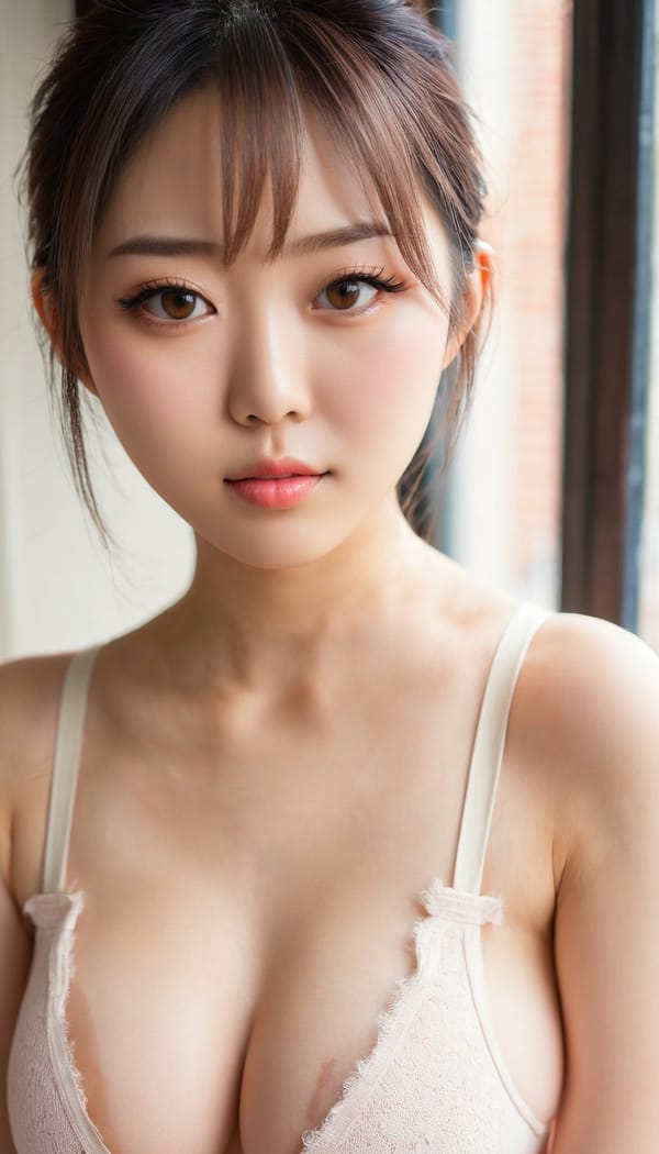 Tags: 21872187, SDXL
{"3": {"inputs": {"seed": 465496289361080, "steps": 32, "cfg": 7.66, "sampler_name": "dpmpp_2m", "scheduler": "karras", "denoise": 1.0, "model": ["27", 0], "positive": ["6", 0], "negative": ["7", 0], "latent_image": ["5", 0]}, "class_type": "KSampler"}, "4": {"inputs": {"ckpt_name": "juggernautxl.safetensors"}, "class_type": "CheckpointLoaderSimple"}, "5": {"inputs": {"width": 768, "height": 1344, "batch_size": 1}, "class_type": "EmptyLatentImage"}, "6": {"inputs": {"text": "24 year old girl, (japanese:1.13), (double eyelids:1.09), (detailed face:0.95), (seductive facial expression:0.95), (eyelashes:1.04), (seductive pose:0.96), (temptress:0.99), (pale skin:1.05), (blush:0.95), (cute:1.12), (idol:1.05), (slim:1.02), (beautiful eyes:1.07), (sexy lips:1.05), (in a seductive pose:1.12), (large perky breasts:1.14), (cleavage:1.05), (thigh gap:1.02), (white tanktop:0.97), busy street, (RAW:1.06), (portra:1.05), (soft lighting:1.02), (detailed skin:1.00), (textured skin:1.08), (film:1.07), (natural looking skin:1.05), (skin fuzz:1.05), (candid cinema:1.06)", "clip": ["27", 1]}, "class_type": "CLIPTextEncode"}, "7": {"inputs": {"text": "(distorted:1.09), (low resolution:1.12), (watermark:1.06), (bad hands:1.13), (worst quality:1.05), (twisted:1.05)", "clip": ["27", 1]}, "class_type": "CLIPTextEncode"}, "8": {"inputs": {"samples": ["3", 0], "vae": ["4", 2]}, "class_type": "VAEDecode"}, "25": {"inputs": {"lora_name": "nudify_xl.safetensors", "strength_model": 0.09, "strength_clip": 0.25, "model": ["4", 0], "clip": ["4", 1]}, "class_type": "LoraLoader"}, "26": {"inputs": {"lora_name": "shirtlift_SDXL_v2.safetensors", "strength_model": 0.09, "strength_clip": 0.17, "model": ["25", 0], "clip": ["25", 1]}, "class_type": "LoraLoader"}, "27": {"inputs": {"lora_name": "PerfectEyesXL.safetensors", "strength_model": 0.15, "strength_clip": 0.01, "model": ["26", 0], "clip": ["26", 1]}, "class_type": "LoraLoader"}, "30": {"inputs": {"model_name": "4x_NMKD-Superscale-SP_178000_G.pth"}, "class_type": "UpscaleModelLoader"}, "31": {"inputs": {"upscale_model": ["30", 0], "image": ["8", 0]}, "class_type": "ImageUpscaleWithModel"}, "32": {"inputs": {"upscale_method": "lanczos", "scale_by": 0.5, "image": ["31", 0]}, "class_type": "ImageScaleBy"}, "33": {"inputs": {"pixels": ["32", 0], "vae": ["4", 2]}, "class_type": "VAEEncode"}, "34": {"inputs": {"seed": 465496289361080, "steps": 32, "cfg": 7.66, "sampler_name": "dpmpp_2m", "scheduler": "karras", "denoise": 0.3, "model": ["27", 0], "positive": ["6", 0], "negative": ["7", 0], "latent_image": ["33", 0]}, "class_type": "KSampler"}, "36": {"inputs": {"samples": ["34", 0], "vae": ["4", 2]}, "class_type": "VAEDecode"}, "39": {"inputs": {"filename_prefix": "comfyapi-1714461703729", "images": ["36", 0]}, "class_type": "SaveImage"}}