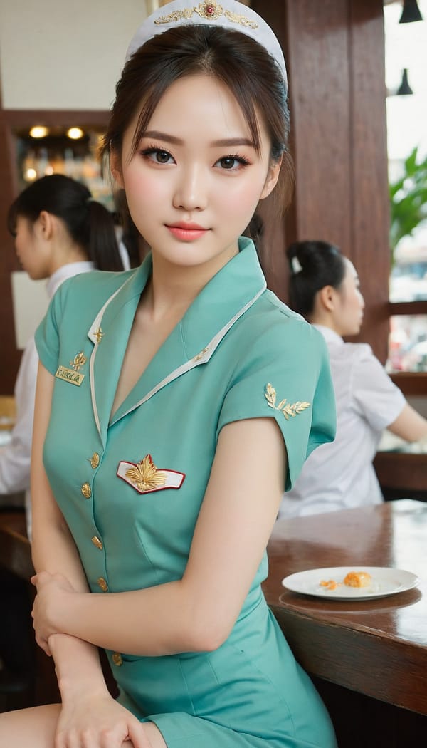 Tags: 21872187, SDXL
{"3": {"inputs": {"seed": 396798009673175, "steps": 32, "cfg": 6.55, "sampler_name": "dpmpp_2m", "scheduler": "karras", "denoise": 1.0, "model": ["27", 0], "positive": ["6", 0], "negative": ["7", 0], "latent_image": ["5", 0]}, "class_type": "KSampler"}, "4": {"inputs": {"ckpt_name": "juggernautXL_v8Rundiffusion.safetensors"}, "class_type": "CheckpointLoaderSimple"}, "5": {"inputs": {"width": 768, "height": 1344, "batch_size": 1}, "class_type": "EmptyLatentImage"}, "6": {"inputs": {"text": "26 year old girl, (russian:1.14), (chinese:1.00), (japanese:1.14), (irish:1.00), (ukrainian:1.02), (seductive facial expression:0.95), (idol:1.07), (sexy lips:1.05), (detailed face:1.11), (eyelashes:0.99), (beautiful eyes:1.05), (temptress:1.14), (cute:1.05), (blush:1.01), (seductive pose:1.11), (slim:0.99), (double eyelids:1.14), (pale skin:0.96), (perky ass:1.05), (exposed ass:1.11), (looking back:1.03), (sexy ass:1.10), (thigh gap:1.09), (a waitress in uniform:1.13) working at a restaurant, (soft lighting:1.01), (textured skin:1.04), (candid cinema:1.07), (detailed skin:1.06), (film:1.00), (RAW:1.09), (portra:1.02), (skin fuzz:1.05), (natural looking skin:1.02)", "clip": ["27", 1]}, "class_type": "CLIPTextEncode"}, "7": {"inputs": {"text": "(bad hands:1.05), (open mouth:1.09), (twisted:1.10), (low resolution:1.13), (watermark:1.09), (distorted:1.05), (worst quality:1.10)", "clip": ["27", 1]}, "class_type": "CLIPTextEncode"}, "8": {"inputs": {"samples": ["3", 0], "vae": ["4", 2]}, "class_type": "VAEDecode"}, "25": {"inputs": {"lora_name": "nudify_xl.safetensors", "strength_model": 0.13, "strength_clip": 0.19, "model": ["4", 0], "clip": ["4", 1]}, "class_type": "LoraLoader"}, "26": {"inputs": {"lora_name": "shirtlift_SDXL_v2.safetensors", "strength_model": 0.04, "strength_clip": 0.03, "model": ["25", 0], "clip": ["25", 1]}, "class_type": "LoraLoader"}, "27": {"inputs": {"lora_name": "PerfectEyesXL.safetensors", "strength_model": 0.19, "strength_clip": 0.0, "model": ["26", 0], "clip": ["26", 1]}, "class_type": "LoraLoader"}, "30": {"inputs": {"model_name": "4x_NMKD-Superscale-SP_178000_G.pth"}, "class_type": "UpscaleModelLoader"}, "31": {"inputs": {"upscale_model": ["30", 0], "image": ["8", 0]}, "class_type": "ImageUpscaleWithModel"}, "32": {"inputs": {"upscale_method": "lanczos", "scale_by": 0.5, "image": ["31", 0]}, "class_type": "ImageScaleBy"}, "33": {"inputs": {"pixels": ["32", 0], "vae": ["4", 2]}, "class_type": "VAEEncode"}, "34": {"inputs": {"seed": 396798009673175, "steps": 32, "cfg": 6.55, "sampler_name": "dpmpp_2m", "scheduler": "karras", "denoise": 0.3, "model": ["27", 0], "positive": ["6", 0], "negative": ["7", 0], "latent_image": ["33", 0]}, "class_type": "KSampler"}, "36": {"inputs": {"samples": ["34", 0], "vae": ["4", 2]}, "class_type": "VAEDecode"}, "39": {"inputs": {"filename_prefix": "comfyapi-1707261708566", "images": ["36", 0]}, "class_type": "SaveImage"}}