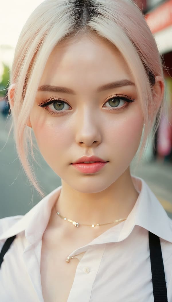 Tags: 21872187, SDXL
{"3": {"inputs": {"seed": 698654400114821, "steps": 64, "cfg": 6.33, "sampler_name": "dpmpp_2m", "scheduler": "karras", "denoise": 1.0, "model": ["27", 0], "positive": ["6", 0], "negative": ["7", 0], "latent_image": ["5", 0]}, "class_type": "KSampler"}, "4": {"inputs": {"ckpt_name": "juggernautxl.safetensors"}, "class_type": "CheckpointLoaderSimple"}, "5": {"inputs": {"width": 768, "height": 1344, "batch_size": 1}, "class_type": "EmptyLatentImage"}, "6": {"inputs": {"text": "26 year old girl, (detailed face:1.01), (seductive facial expression:1.07), (blush:1.07), (slim:1.09), (sexy lips:1.06), (temptress:0.98), (beautiful eyes:1.01), (double eyelids:1.08), (seductive pose:0.95), (pale skin:1.07), (cute:1.01), (idol:1.07), (on all fours:0.98), (spreading ass cheeks:1.02), (from behind:0.97), (backboob:1.03), (school uniform:1.00), choker, busy street, (film:1.05), (skin fuzz:1.06), (RAW:1.06), (textured skin:1.01), (natural looking skin:1.05), (soft lighting:1.06), (detailed skin:1.00), (portra:1.02), (candid cinema:1.01)", "clip": ["27", 1]}, "class_type": "CLIPTextEncode"}, "7": {"inputs": {"text": "(twisted:1.09), (distorted:1.11), (open mouth:1.10), (watermark:1.07), (bad hands:1.10), (low resolution:1.14), (worst quality:1.05)", "clip": ["27", 1]}, "class_type": "CLIPTextEncode"}, "8": {"inputs": {"samples": ["3", 0], "vae": ["4", 2]}, "class_type": "VAEDecode"}, "25": {"inputs": {"lora_name": "nudify_xl.safetensors", "strength_model": 0.34, "strength_clip": 0.09, "model": ["4", 0], "clip": ["4", 1]}, "class_type": "LoraLoader"}, "26": {"inputs": {"lora_name": "shirtlift_SDXL_v2.safetensors", "strength_model": 0.11, "strength_clip": 0.11, "model": ["25", 0], "clip": ["25", 1]}, "class_type": "LoraLoader"}, "27": {"inputs": {"lora_name": "PerfectEyesXL.safetensors", "strength_model": 0.0, "strength_clip": 0.13, "model": ["26", 0], "clip": ["26", 1]}, "class_type": "LoraLoader"}, "30": {"inputs": {"model_name": "4x_NMKD-Superscale-SP_178000_G.pth"}, "class_type": "UpscaleModelLoader"}, "31": {"inputs": {"upscale_model": ["30", 0], "image": ["8", 0]}, "class_type": "ImageUpscaleWithModel"}, "32": {"inputs": {"upscale_method": "lanczos", "scale_by": 0.5, "image": ["31", 0]}, "class_type": "ImageScaleBy"}, "33": {"inputs": {"pixels": ["32", 0], "vae": ["4", 2]}, "class_type": "VAEEncode"}, "34": {"inputs": {"seed": 698654400114821, "steps": 64, "cfg": 6.33, "sampler_name": "dpmpp_2m", "scheduler": "karras", "denoise": 0.3, "model": ["27", 0], "positive": ["6", 0], "negative": ["7", 0], "latent_image": ["33", 0]}, "class_type": "KSampler"}, "36": {"inputs": {"samples": ["34", 0], "vae": ["4", 2]}, "class_type": "VAEDecode"}, "39": {"inputs": {"filename_prefix": "comfyapi-1718846231511", "images": ["36", 0]}, "class_type": "SaveImage"}}