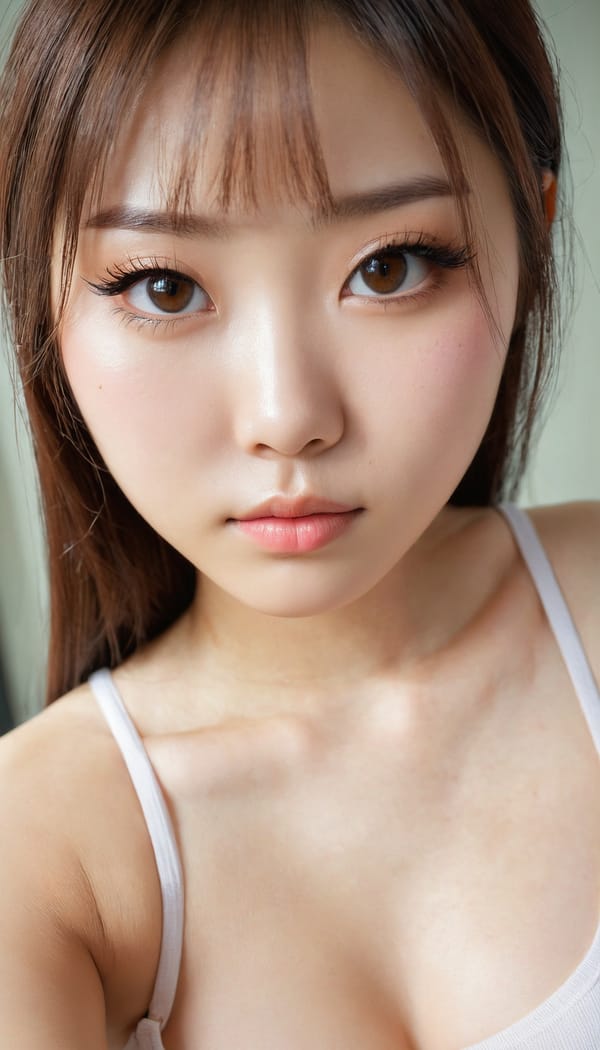 Tags: 21872187, SDXL
{"3": {"inputs": {"seed": 359380166019181, "steps": 32, "cfg": 6.67, "sampler_name": "dpmpp_2m", "scheduler": "karras", "denoise": 1.0, "model": ["27", 0], "positive": ["6", 0], "negative": ["7", 0], "latent_image": ["5", 0]}, "class_type": "KSampler"}, "4": {"inputs": {"ckpt_name": "juggernautxl.safetensors"}, "class_type": "CheckpointLoaderSimple"}, "5": {"inputs": {"width": 768, "height": 1344, "batch_size": 1}, "class_type": "EmptyLatentImage"}, "6": {"inputs": {"text": "19 year old girl, (japanese:1.06), (chinese:1.13), (irish:1.02), (eyelashes:1.11), (seductive pose:1.10), (sexy lips:0.97), (slim:0.98), (beautiful eyes:1.08), (temptress:0.97), (double eyelids:1.05), (blush:1.09), (detailed face:1.05), (seductive facial expression:1.09), (cute:0.95), (pale skin:1.13), (in a seductive pose:1.12), (large perky breasts:1.00), (cleavage:0.98), (thigh gap:0.96), (white tanktop:1.07), busy street, (portra:1.07), (soft lighting:1.07), (natural looking skin:1.07), (RAW:1.00), (candid cinema:1.09), (skin fuzz:1.00), (detailed skin:1.01), (textured skin:1.08), (film:1.00)", "clip": ["27", 1]}, "class_type": "CLIPTextEncode"}, "7": {"inputs": {"text": "(worst quality:1.12), (distorted:1.06), (bad hands:1.12), (open mouth:1.14), (low resolution:1.09), (watermark:1.10), (twisted:1.14)", "clip": ["27", 1]}, "class_type": "CLIPTextEncode"}, "8": {"inputs": {"samples": ["3", 0], "vae": ["4", 2]}, "class_type": "VAEDecode"}, "25": {"inputs": {"lora_name": "nudify_xl.safetensors", "strength_model": 0.0, "strength_clip": 0.08, "model": ["4", 0], "clip": ["4", 1]}, "class_type": "LoraLoader"}, "26": {"inputs": {"lora_name": "shirtlift_SDXL_v2.safetensors", "strength_model": 0.03, "strength_clip": 0.07, "model": ["25", 0], "clip": ["25", 1]}, "class_type": "LoraLoader"}, "27": {"inputs": {"lora_name": "PerfectEyesXL.safetensors", "strength_model": 0.01, "strength_clip": 0.11, "model": ["26", 0], "clip": ["26", 1]}, "class_type": "LoraLoader"}, "30": {"inputs": {"model_name": "4x_NMKD-Superscale-SP_178000_G.pth"}, "class_type": "UpscaleModelLoader"}, "31": {"inputs": {"upscale_model": ["30", 0], "image": ["8", 0]}, "class_type": "ImageUpscaleWithModel"}, "32": {"inputs": {"upscale_method": "lanczos", "scale_by": 0.5, "image": ["31", 0]}, "class_type": "ImageScaleBy"}, "33": {"inputs": {"pixels": ["32", 0], "vae": ["4", 2]}, "class_type": "VAEEncode"}, "34": {"inputs": {"seed": 359380166019181, "steps": 32, "cfg": 6.67, "sampler_name": "dpmpp_2m", "scheduler": "karras", "denoise": 0.3, "model": ["27", 0], "positive": ["6", 0], "negative": ["7", 0], "latent_image": ["33", 0]}, "class_type": "KSampler"}, "36": {"inputs": {"samples": ["34", 0], "vae": ["4", 2]}, "class_type": "VAEDecode"}, "39": {"inputs": {"filename_prefix": "comfyapi-1718479772431", "images": ["36", 0]}, "class_type": "SaveImage"}}