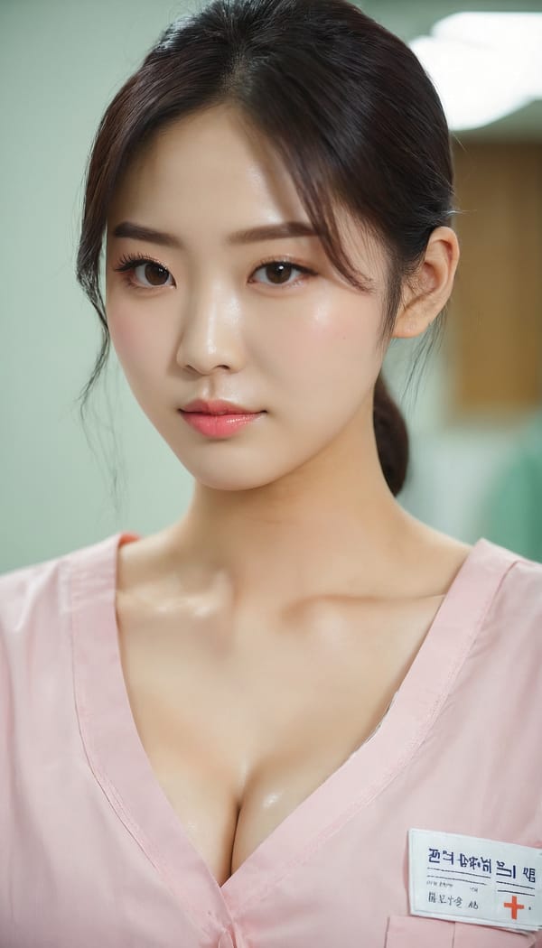 Tags: 21872187, SDXL
{"3": {"inputs": {"seed": 990442010347739, "steps": 32, "cfg": 5.37, "sampler_name": "dpmpp_2m", "scheduler": "karras", "denoise": 1.0, "model": ["27", 0], "positive": ["6", 0], "negative": ["7", 0], "latent_image": ["5", 0]}, "class_type": "KSampler"}, "4": {"inputs": {"ckpt_name": "juggernautxl.safetensors"}, "class_type": "CheckpointLoaderSimple"}, "5": {"inputs": {"width": 768, "height": 1344, "batch_size": 1}, "class_type": "EmptyLatentImage"}, "6": {"inputs": {"text": "28 year old girl, (korean:1.03), (blush:1.12), (sexy lips:1.04), (seductive facial expression:0.98), (detailed face:1.14), (cute:1.02), (slim:1.05), (idol:1.11), (temptress:1.13), (beautiful eyes:1.01), (seductive pose:0.95), (pale skin:0.97), (eyelashes:0.95), (in a seductive pose:0.95), (large perky breasts:1.06), (cleavage:1.06), (thigh gap:1.04), (nurse in uniform:1.05) working in a hospital ward, (film:1.00), (detailed skin:1.08), (skin fuzz:1.08), (portra:1.09), (candid cinema:1.03), (RAW:1.06), (natural looking skin:1.06), (textured skin:1.04), (soft lighting:1.05)", "clip": ["27", 1]}, "class_type": "CLIPTextEncode"}, "7": {"inputs": {"text": "(distorted:1.10), (watermark:1.12), (open mouth:1.08), (low resolution:1.07), (twisted:1.12), (bad hands:1.05)", "clip": ["27", 1]}, "class_type": "CLIPTextEncode"}, "8": {"inputs": {"samples": ["3", 0], "vae": ["4", 2]}, "class_type": "VAEDecode"}, "25": {"inputs": {"lora_name": "nudify_xl.safetensors", "strength_model": 0.07, "strength_clip": 0.0, "model": ["4", 0], "clip": ["4", 1]}, "class_type": "LoraLoader"}, "26": {"inputs": {"lora_name": "shirtlift_SDXL_v2.safetensors", "strength_model": 0.02, "strength_clip": 0.16, "model": ["25", 0], "clip": ["25", 1]}, "class_type": "LoraLoader"}, "27": {"inputs": {"lora_name": "PerfectEyesXL.safetensors", "strength_model": 0.01, "strength_clip": 0.14, "model": ["26", 0], "clip": ["26", 1]}, "class_type": "LoraLoader"}, "30": {"inputs": {"model_name": "4x_NMKD-Superscale-SP_178000_G.pth"}, "class_type": "UpscaleModelLoader"}, "31": {"inputs": {"upscale_model": ["30", 0], "image": ["8", 0]}, "class_type": "ImageUpscaleWithModel"}, "32": {"inputs": {"upscale_method": "lanczos", "scale_by": 0.5, "image": ["31", 0]}, "class_type": "ImageScaleBy"}, "33": {"inputs": {"pixels": ["32", 0], "vae": ["4", 2]}, "class_type": "VAEEncode"}, "34": {"inputs": {"seed": 990442010347739, "steps": 32, "cfg": 5.37, "sampler_name": "dpmpp_2m", "scheduler": "karras", "denoise": 0.3, "model": ["27", 0], "positive": ["6", 0], "negative": ["7", 0], "latent_image": ["33", 0]}, "class_type": "KSampler"}, "36": {"inputs": {"samples": ["34", 0], "vae": ["4", 2]}, "class_type": "VAEDecode"}, "39": {"inputs": {"filename_prefix": "comfyapi-1731104675482", "images": ["36", 0]}, "class_type": "SaveImage"}}