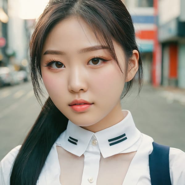 Tags: 21872187, SDXL
{"3": {"inputs": {"seed": 373382593485614, "steps": 32, "cfg": 5.06, "sampler_name": "dpmpp_2m", "scheduler": "karras", "denoise": 1.0, "model": ["27", 0], "positive": ["6", 0], "negative": ["7", 0], "latent_image": ["5", 0]}, "class_type": "KSampler"}, "4": {"inputs": {"ckpt_name": "juggernautxl.safetensors"}, "class_type": "CheckpointLoaderSimple"}, "5": {"inputs": {"width": 1024, "height": 1024, "batch_size": 1}, "class_type": "EmptyLatentImage"}, "6": {"inputs": {"text": "18 year old girl, (korean:0.99), (sexy lips:1.06), (double eyelids:1.05), (eyelashes:0.98), (pale skin:0.98), (cute:1.00), (detailed face:0.95), (seductive pose:0.95), (beautiful eyes:1.14), (temptress:1.09), (slim:0.95), (blush:1.03), (idol:0.99), (seductive facial expression:1.14), (perky ass:1.03), (exposed ass:0.95), (looking back:0.96), (sexy ass:1.09), (thigh gap:0.98), (school uniform:1.01), choker, busy street, (textured skin:1.02), (candid cinema:1.06), (portra:1.08), (film:1.02), (soft lighting:1.04), (detailed skin:1.02), (skin fuzz:1.08), (RAW:1.03), (natural looking skin:1.09)", "clip": ["27", 1]}, "class_type": "CLIPTextEncode"}, "7": {"inputs": {"text": "(distorted:1.05), (low resolution:1.09), (bad hands:1.05), (worst quality:1.10), (twisted:1.10), (open mouth:1.09), (watermark:1.08)", "clip": ["27", 1]}, "class_type": "CLIPTextEncode"}, "8": {"inputs": {"samples": ["3", 0], "vae": ["4", 2]}, "class_type": "VAEDecode"}, "25": {"inputs": {"lora_name": "nudify_xl.safetensors", "strength_model": 0.36, "strength_clip": 0.39, "model": ["4", 0], "clip": ["4", 1]}, "class_type": "LoraLoader"}, "26": {"inputs": {"lora_name": "shirtlift_SDXL_v2.safetensors", "strength_model": 0.09, "strength_clip": 0.19, "model": ["25", 0], "clip": ["25", 1]}, "class_type": "LoraLoader"}, "27": {"inputs": {"lora_name": "PerfectEyesXL.safetensors", "strength_model": 0.12, "strength_clip": 0.01, "model": ["26", 0], "clip": ["26", 1]}, "class_type": "LoraLoader"}, "30": {"inputs": {"model_name": "4x_NMKD-Superscale-SP_178000_G.pth"}, "class_type": "UpscaleModelLoader"}, "31": {"inputs": {"upscale_model": ["30", 0], "image": ["8", 0]}, "class_type": "ImageUpscaleWithModel"}, "32": {"inputs": {"upscale_method": "lanczos", "scale_by": 0.5, "image": ["31", 0]}, "class_type": "ImageScaleBy"}, "33": {"inputs": {"pixels": ["32", 0], "vae": ["4", 2]}, "class_type": "VAEEncode"}, "34": {"inputs": {"seed": 373382593485614, "steps": 32, "cfg": 5.06, "sampler_name": "dpmpp_2m", "scheduler": "karras", "denoise": 0.3, "model": ["27", 0], "positive": ["6", 0], "negative": ["7", 0], "latent_image": ["33", 0]}, "class_type": "KSampler"}, "36": {"inputs": {"samples": ["34", 0], "vae": ["4", 2]}, "class_type": "VAEDecode"}, "39": {"inputs": {"filename_prefix": "comfyapi-1725391356293", "images": ["36", 0]}, "class_type": "SaveImage"}}