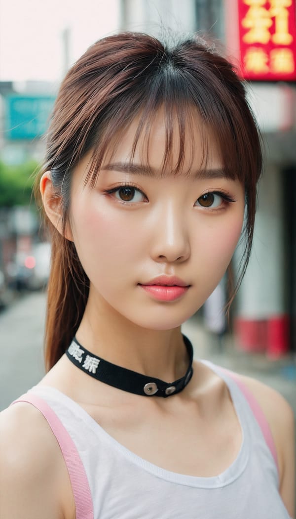 Tags: 21872187, SDXL
{"3": {"inputs": {"seed": 813799586489855, "steps": 64, "cfg": 6.64, "sampler_name": "dpmpp_2m", "scheduler": "karras", "denoise": 1.0, "model": ["27", 0], "positive": ["6", 0], "negative": ["7", 0], "latent_image": ["5", 0]}, "class_type": "KSampler"}, "4": {"inputs": {"ckpt_name": "juggernautxl.safetensors"}, "class_type": "CheckpointLoaderSimple"}, "5": {"inputs": {"width": 768, "height": 1344, "batch_size": 1}, "class_type": "EmptyLatentImage"}, "6": {"inputs": {"text": "23 year old girl, (taiwanese:1.10), (seductive facial expression:1.02), (double eyelids:0.97), (temptress:1.01), (blush:1.10), (idol:1.06), (sexy lips:1.00), (slim:1.06), (pale skin:1.13), (seductive pose:0.99), (beautiful eyes:1.12), (cute:1.12), (detailed face:1.14), (in a seductive pose:1.05), (large perky breasts:0.99), (cleavage:0.99), (thigh gap:1.01), (school uniform:1.06), choker, busy street, (textured skin:1.07), (candid cinema:1.03), (soft lighting:1.00), (detailed skin:1.08), (film:1.01), (portra:1.00), (skin fuzz:1.09), (RAW:1.04), (natural looking skin:1.03)", "clip": ["27", 1]}, "class_type": "CLIPTextEncode"}, "7": {"inputs": {"text": "(twisted:1.14), (worst quality:1.09), (open mouth:1.06), (distorted:1.08), (watermark:1.10), (low resolution:1.11), (bad hands:1.05)", "clip": ["27", 1]}, "class_type": "CLIPTextEncode"}, "8": {"inputs": {"samples": ["3", 0], "vae": ["4", 2]}, "class_type": "VAEDecode"}, "25": {"inputs": {"lora_name": "nudify_xl.safetensors", "strength_model": 0.01, "strength_clip": 0.25, "model": ["4", 0], "clip": ["4", 1]}, "class_type": "LoraLoader"}, "26": {"inputs": {"lora_name": "shirtlift_SDXL_v2.safetensors", "strength_model": 0.0, "strength_clip": 0.03, "model": ["25", 0], "clip": ["25", 1]}, "class_type": "LoraLoader"}, "27": {"inputs": {"lora_name": "PerfectEyesXL.safetensors", "strength_model": 0.1, "strength_clip": 0.02, "model": ["26", 0], "clip": ["26", 1]}, "class_type": "LoraLoader"}, "30": {"inputs": {"model_name": "4x_NMKD-Superscale-SP_178000_G.pth"}, "class_type": "UpscaleModelLoader"}, "31": {"inputs": {"upscale_model": ["30", 0], "image": ["8", 0]}, "class_type": "ImageUpscaleWithModel"}, "32": {"inputs": {"upscale_method": "lanczos", "scale_by": 0.5, "image": ["31", 0]}, "class_type": "ImageScaleBy"}, "33": {"inputs": {"pixels": ["32", 0], "vae": ["4", 2]}, "class_type": "VAEEncode"}, "34": {"inputs": {"seed": 813799586489855, "steps": 64, "cfg": 6.64, "sampler_name": "dpmpp_2m", "scheduler": "karras", "denoise": 0.3, "model": ["27", 0], "positive": ["6", 0], "negative": ["7", 0], "latent_image": ["33", 0]}, "class_type": "KSampler"}, "36": {"inputs": {"samples": ["34", 0], "vae": ["4", 2]}, "class_type": "VAEDecode"}, "39": {"inputs": {"filename_prefix": "comfyapi-1726586531241", "images": ["36", 0]}, "class_type": "SaveImage"}}