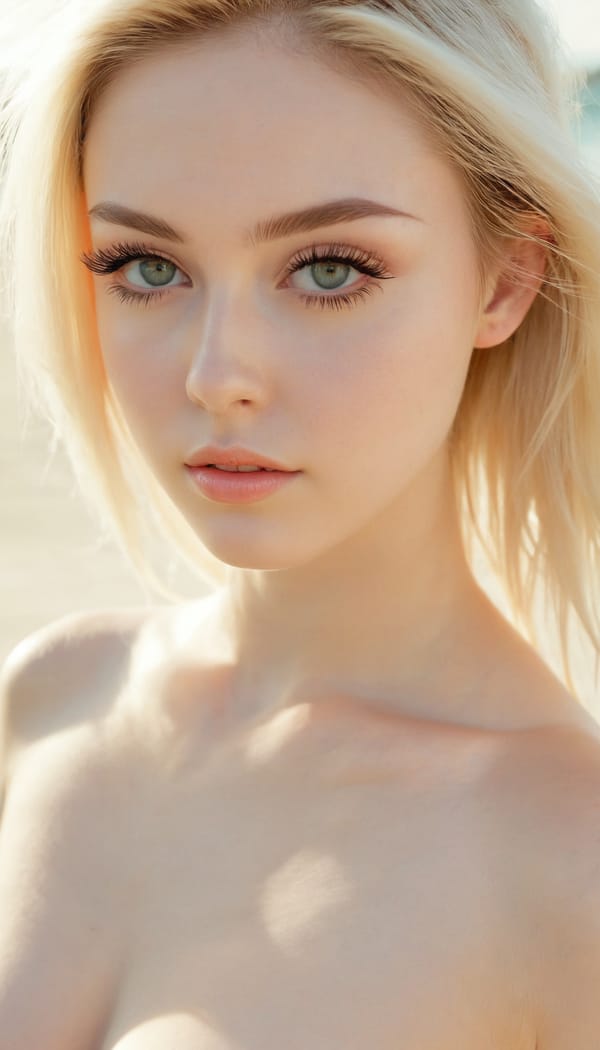 Tags: 21872187, SDXL
{"3": {"inputs": {"seed": 605073065158215, "steps": 32, "cfg": 6.11, "sampler_name": "dpmpp_2m", "scheduler": "karras", "denoise": 1.0, "model": ["27", 0], "positive": ["6", 0], "negative": ["7", 0], "latent_image": ["5", 0]}, "class_type": "KSampler"}, "4": {"inputs": {"ckpt_name": "juggernautxl.safetensors"}, "class_type": "CheckpointLoaderSimple"}, "5": {"inputs": {"width": 768, "height": 1344, "batch_size": 1}, "class_type": "EmptyLatentImage"}, "6": {"inputs": {"text": "23 year old girl, (beautiful eyes:1.13), (seductive facial expression:0.99), (slim:1.13), (eyelashes:1.10), (cute:1.09), (blush:1.01), (temptress:0.95), (sexy lips:0.99), (seductive pose:1.11), (pale skin:1.08), (double eyelids:0.98), (detailed face:1.03), (idol:1.06), (perky ass:0.97), (exposed ass:1.13), (looking back:1.07), (sexy ass:1.01), (thigh gap:1.05), strolling (nude:1.05) at a beach, (RAW:1.06), (film:1.02), (detailed skin:1.08), (skin fuzz:1.07), (candid cinema:1.06), (portra:1.07), (natural looking skin:1.01), (soft lighting:1.04)", "clip": ["27", 1]}, "class_type": "CLIPTextEncode"}, "7": {"inputs": {"text": "(worst quality:1.11), (watermark:1.11), (low resolution:1.06), (twisted:1.08), (open mouth:1.08), (distorted:1.13), (bad hands:1.07)", "clip": ["27", 1]}, "class_type": "CLIPTextEncode"}, "8": {"inputs": {"samples": ["3", 0], "vae": ["4", 2]}, "class_type": "VAEDecode"}, "25": {"inputs": {"lora_name": "nudify_xl.safetensors", "strength_model": 0.33, "strength_clip": 0.26, "model": ["4", 0], "clip": ["4", 1]}, "class_type": "LoraLoader"}, "26": {"inputs": {"lora_name": "shirtlift_SDXL_v2.safetensors", "strength_model": 0.0, "strength_clip": 0.19, "model": ["25", 0], "clip": ["25", 1]}, "class_type": "LoraLoader"}, "27": {"inputs": {"lora_name": "PerfectEyesXL.safetensors", "strength_model": 0.07, "strength_clip": 0.16, "model": ["26", 0], "clip": ["26", 1]}, "class_type": "LoraLoader"}, "30": {"inputs": {"model_name": "4x_NMKD-Superscale-SP_178000_G.pth"}, "class_type": "UpscaleModelLoader"}, "31": {"inputs": {"upscale_model": ["30", 0], "image": ["8", 0]}, "class_type": "ImageUpscaleWithModel"}, "32": {"inputs": {"upscale_method": "lanczos", "scale_by": 0.5, "image": ["31", 0]}, "class_type": "ImageScaleBy"}, "33": {"inputs": {"pixels": ["32", 0], "vae": ["4", 2]}, "class_type": "VAEEncode"}, "34": {"inputs": {"seed": 605073065158215, "steps": 32, "cfg": 6.11, "sampler_name": "dpmpp_2m", "scheduler": "karras", "denoise": 0.3, "model": ["27", 0], "positive": ["6", 0], "negative": ["7", 0], "latent_image": ["33", 0]}, "class_type": "KSampler"}, "36": {"inputs": {"samples": ["34", 0], "vae": ["4", 2]}, "class_type": "VAEDecode"}, "39": {"inputs": {"filename_prefix": "comfyapi-1713727462210", "images": ["36", 0]}, "class_type": "SaveImage"}}