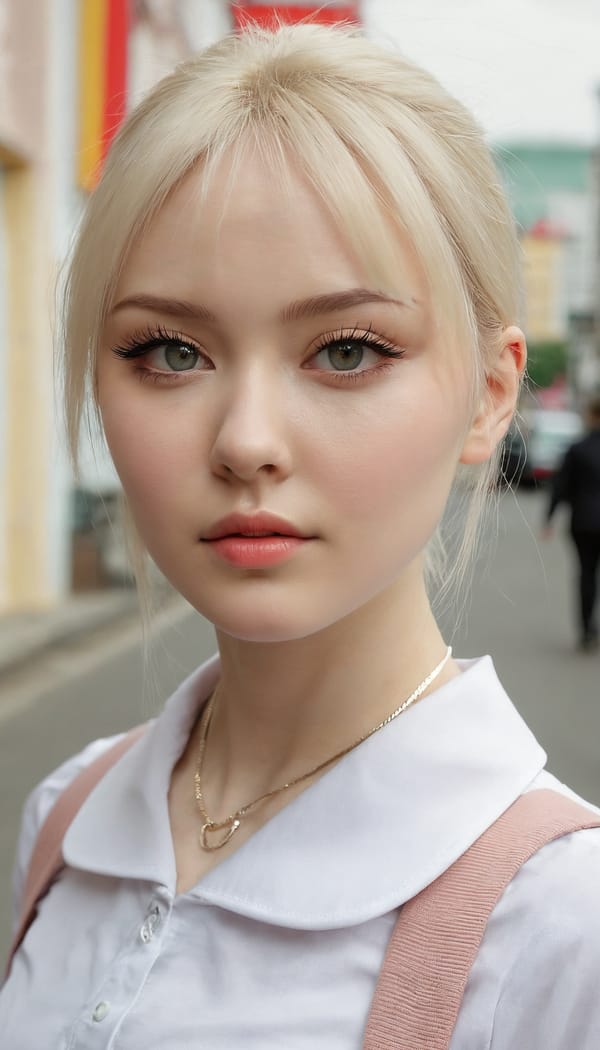 Tags: 21872187, SDXL
{"3": {"inputs": {"seed": 460343822827211, "steps": 64, "cfg": 5.4, "sampler_name": "dpmpp_2m", "scheduler": "karras", "denoise": 1.0, "model": ["27", 0], "positive": ["6", 0], "negative": ["7", 0], "latent_image": ["5", 0]}, "class_type": "KSampler"}, "4": {"inputs": {"ckpt_name": "juggernautxl.safetensors"}, "class_type": "CheckpointLoaderSimple"}, "5": {"inputs": {"width": 768, "height": 1344, "batch_size": 1}, "class_type": "EmptyLatentImage"}, "6": {"inputs": {"text": "28 year old girl, (russian:1.00), (idol:1.04), (detailed face:1.01), (seductive pose:1.05), (double eyelids:1.08), (slim:1.04), (eyelashes:1.03), (cute:0.95), (beautiful eyes:1.10), (pale skin:1.10), (temptress:1.14), (seductive facial expression:1.12), (blush:1.08), (sexy lips:1.01), (perky ass:1.10), (exposed ass:1.06), (looking back:1.06), (sexy ass:1.03), (thigh gap:1.14), (school uniform:1.09), choker, busy street, (film:1.07), (candid cinema:1.07), (portra:1.05), (RAW:1.08), (textured skin:1.03), (skin fuzz:1.03), (soft lighting:1.06), (natural looking skin:1.07), (detailed skin:1.05)", "clip": ["27", 1]}, "class_type": "CLIPTextEncode"}, "7": {"inputs": {"text": "(low resolution:1.08), (worst quality:1.05), (bad hands:1.08), (watermark:1.14), (distorted:1.05), (twisted:1.13), (open mouth:1.06)", "clip": ["27", 1]}, "class_type": "CLIPTextEncode"}, "8": {"inputs": {"samples": ["3", 0], "vae": ["4", 2]}, "class_type": "VAEDecode"}, "25": {"inputs": {"lora_name": "nudify_xl.safetensors", "strength_model": 0.2, "strength_clip": 0.27, "model": ["4", 0], "clip": ["4", 1]}, "class_type": "LoraLoader"}, "26": {"inputs": {"lora_name": "shirtlift_SDXL_v2.safetensors", "strength_model": 0.18, "strength_clip": 0.13, "model": ["25", 0], "clip": ["25", 1]}, "class_type": "LoraLoader"}, "27": {"inputs": {"lora_name": "PerfectEyesXL.safetensors", "strength_model": 0.16, "strength_clip": 0.17, "model": ["26", 0], "clip": ["26", 1]}, "class_type": "LoraLoader"}, "30": {"inputs": {"model_name": "4x_NMKD-Superscale-SP_178000_G.pth"}, "class_type": "UpscaleModelLoader"}, "31": {"inputs": {"upscale_model": ["30", 0], "image": ["8", 0]}, "class_type": "ImageUpscaleWithModel"}, "32": {"inputs": {"upscale_method": "lanczos", "scale_by": 0.5, "image": ["31", 0]}, "class_type": "ImageScaleBy"}, "33": {"inputs": {"pixels": ["32", 0], "vae": ["4", 2]}, "class_type": "VAEEncode"}, "34": {"inputs": {"seed": 460343822827211, "steps": 64, "cfg": 5.4, "sampler_name": "dpmpp_2m", "scheduler": "karras", "denoise": 0.3, "model": ["27", 0], "positive": ["6", 0], "negative": ["7", 0], "latent_image": ["33", 0]}, "class_type": "KSampler"}, "36": {"inputs": {"samples": ["34", 0], "vae": ["4", 2]}, "class_type": "VAEDecode"}, "39": {"inputs": {"filename_prefix": "comfyapi-1714440334687", "images": ["36", 0]}, "class_type": "SaveImage"}}