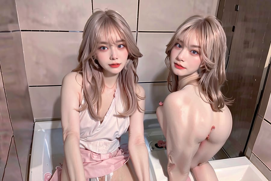 Tags: 21872187
<lora:mix4:0.62>, <lora:JapaneseDollLikeness_v15:0.75>, <lora:taiwanDollLikeness_v20:0.29>, <lora:YaeMiko_Test:0.79>, (russian:0.96), (soaking in bathtub:0.96), <lora:Mooning:0.48>, <lora:Addams:0.31>, ass, from behind, clothes pull, looking back, pants pull, anus, pussy, undressing, extremely detailed eyes, extremely detailed face, cute, (photorealistic:1.09), seductive smile, double eyelids, eyelashes, full body portrait, 4K, tall, (long slim legs:0.98), blush, solo
Negative prompt: anime, black and white, (worst quality:1.93)
Steps: 48, Sampler: DPM++ 2M Karras, CFG scale: 7.38, Seed: 259632655, Size: 768x512, Model hash: fc2511737a, Model: chilloutmix_NiPrunedFp32Fix, Seed resize from: -1x-1, Denoising strength: 0.4, Version: v1.2.1, Hires upscale: 3.5, Hires steps: 16, Hires upscaler: ESRGAN_4x