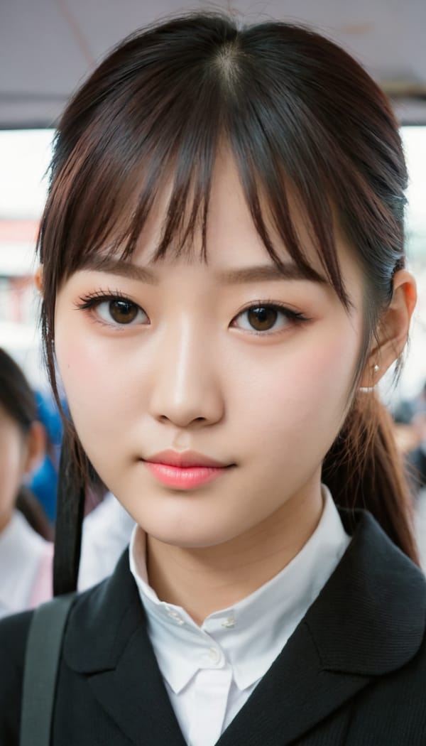 Tags: 21872187, SDXL
{"3": {"inputs": {"seed": 689697727565979, "steps": 64, "cfg": 7.76, "sampler_name": "dpmpp_2m", "scheduler": "karras", "denoise": 1.0, "model": ["27", 0], "positive": ["6", 0], "negative": ["7", 0], "latent_image": ["5", 0]}, "class_type": "KSampler"}, "4": {"inputs": {"ckpt_name": "juggernautXL_v8Rundiffusion.safetensors"}, "class_type": "CheckpointLoaderSimple"}, "5": {"inputs": {"width": 768, "height": 1344, "batch_size": 1}, "class_type": "EmptyLatentImage"}, "6": {"inputs": {"text": "20 year old girl, (taiwanese:1.08), (japanese:1.05), (idol:1.08), (blush:1.11), (double eyelids:0.95), (slim:1.04), (sexy lips:1.06), (eyelashes:0.98), (cute:0.95), (detailed face:1.07), (beautiful eyes:1.13), (seductive facial expression:1.00), (seductive pose:1.03), (temptress:1.04), (pale skin:0.95), (perky ass:1.11), (exposed ass:1.13), (looking back:1.13), (sexy ass:1.13), (thigh gap:1.01), (school uniform:0.98), choker, busy street, (portra:1.04), (film:1.02), (RAW:1.09), (skin fuzz:1.05), (soft lighting:1.09), (natural looking skin:1.09), (textured skin:1.02), (detailed skin:1.09), (candid cinema:1.08)", "clip": ["27", 1]}, "class_type": "CLIPTextEncode"}, "7": {"inputs": {"text": "(open mouth:1.08), (watermark:1.12), (bad hands:1.07), (twisted:1.13), (worst quality:1.07), (low resolution:1.07)", "clip": ["27", 1]}, "class_type": "CLIPTextEncode"}, "8": {"inputs": {"samples": ["3", 0], "vae": ["4", 2]}, "class_type": "VAEDecode"}, "25": {"inputs": {"lora_name": "nudify_xl.safetensors", "strength_model": 0.34, "strength_clip": 0.01, "model": ["4", 0], "clip": ["4", 1]}, "class_type": "LoraLoader"}, "26": {"inputs": {"lora_name": "shirtlift_SDXL_v2.safetensors", "strength_model": 0.01, "strength_clip": 0.04, "model": ["25", 0], "clip": ["25", 1]}, "class_type": "LoraLoader"}, "27": {"inputs": {"lora_name": "PerfectEyesXL.safetensors", "strength_model": 0.03, "strength_clip": 0.03, "model": ["26", 0], "clip": ["26", 1]}, "class_type": "LoraLoader"}, "30": {"inputs": {"model_name": "4x_NMKD-Superscale-SP_178000_G.pth"}, "class_type": "UpscaleModelLoader"}, "31": {"inputs": {"upscale_model": ["30", 0], "image": ["8", 0]}, "class_type": "ImageUpscaleWithModel"}, "32": {"inputs": {"upscale_method": "lanczos", "scale_by": 0.5, "image": ["31", 0]}, "class_type": "ImageScaleBy"}, "33": {"inputs": {"pixels": ["32", 0], "vae": ["4", 2]}, "class_type": "VAEEncode"}, "34": {"inputs": {"seed": 689697727565979, "steps": 64, "cfg": 7.76, "sampler_name": "dpmpp_2m", "scheduler": "karras", "denoise": 0.3, "model": ["27", 0], "positive": ["6", 0], "negative": ["7", 0], "latent_image": ["33", 0]}, "class_type": "KSampler"}, "36": {"inputs": {"samples": ["34", 0], "vae": ["4", 2]}, "class_type": "VAEDecode"}, "39": {"inputs": {"filename_prefix": "comfyapi-1708254661862", "images": ["36", 0]}, "class_type": "SaveImage"}}