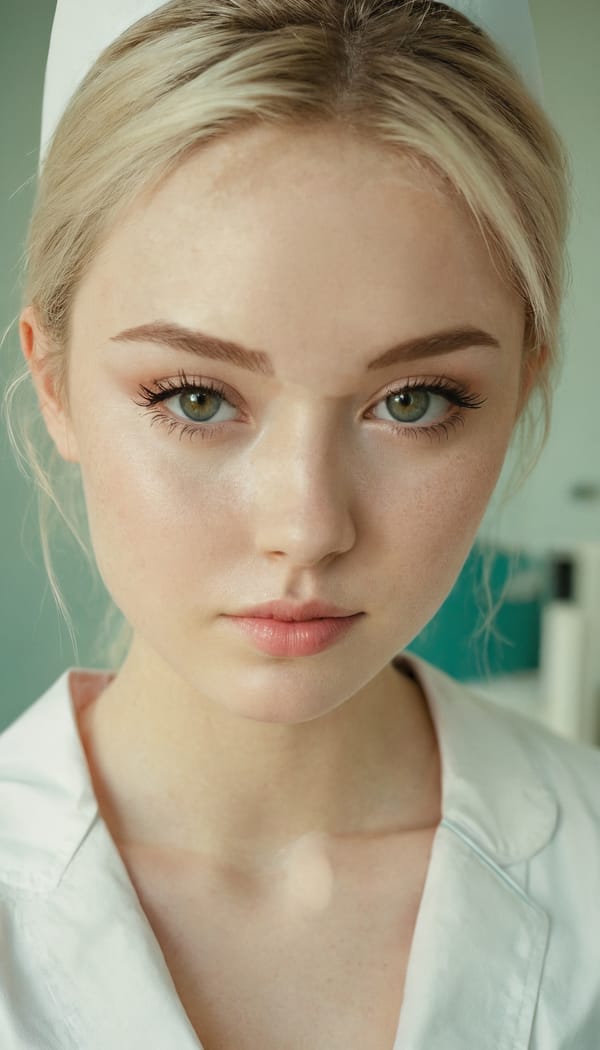 Tags: 21872187, SDXL
{"3": {"inputs": {"seed": 556470370748076, "steps": 32, "cfg": 5.23, "sampler_name": "dpmpp_2m", "scheduler": "karras", "denoise": 1.0, "model": ["27", 0], "positive": ["6", 0], "negative": ["7", 0], "latent_image": ["5", 0]}, "class_type": "KSampler"}, "4": {"inputs": {"ckpt_name": "juggernautxl.safetensors"}, "class_type": "CheckpointLoaderSimple"}, "5": {"inputs": {"width": 768, "height": 1344, "batch_size": 1}, "class_type": "EmptyLatentImage"}, "6": {"inputs": {"text": "19 year old girl, (irish:1.05), (sexy lips:1.09), (slim:1.12), (temptress:1.14), (double eyelids:0.99), (blush:1.08), (beautiful eyes:1.08), (seductive pose:1.10), (detailed face:1.08), (pale skin:0.97), (eyelashes:1.11), (cute:1.11), (seductive facial expression:1.05), (idol:1.11), (on all fours:0.95), (spreading ass cheeks:1.08), (from behind:0.97), (backboob:1.06), (nurse in uniform:1.06) working in a hospital ward, (RAW:1.03), (candid cinema:1.08), (textured skin:1.04), (skin fuzz:1.01), (soft lighting:1.04), (detailed skin:1.07), (natural looking skin:1.02), (film:1.05), (portra:1.09)", "clip": ["27", 1]}, "class_type": "CLIPTextEncode"}, "7": {"inputs": {"text": "(worst quality:1.09), (open mouth:1.13), (distorted:1.07), (low resolution:1.12), (bad hands:1.06), (watermark:1.05), (twisted:1.07)", "clip": ["27", 1]}, "class_type": "CLIPTextEncode"}, "8": {"inputs": {"samples": ["3", 0], "vae": ["4", 2]}, "class_type": "VAEDecode"}, "25": {"inputs": {"lora_name": "nudify_xl.safetensors", "strength_model": 0.34, "strength_clip": 0.29, "model": ["4", 0], "clip": ["4", 1]}, "class_type": "LoraLoader"}, "26": {"inputs": {"lora_name": "shirtlift_SDXL_v2.safetensors", "strength_model": 0.16, "strength_clip": 0.07, "model": ["25", 0], "clip": ["25", 1]}, "class_type": "LoraLoader"}, "27": {"inputs": {"lora_name": "PerfectEyesXL.safetensors", "strength_model": 0.13, "strength_clip": 0.14, "model": ["26", 0], "clip": ["26", 1]}, "class_type": "LoraLoader"}, "30": {"inputs": {"model_name": "4x_NMKD-Superscale-SP_178000_G.pth"}, "class_type": "UpscaleModelLoader"}, "31": {"inputs": {"upscale_model": ["30", 0], "image": ["8", 0]}, "class_type": "ImageUpscaleWithModel"}, "32": {"inputs": {"upscale_method": "lanczos", "scale_by": 0.5, "image": ["31", 0]}, "class_type": "ImageScaleBy"}, "33": {"inputs": {"pixels": ["32", 0], "vae": ["4", 2]}, "class_type": "VAEEncode"}, "34": {"inputs": {"seed": 556470370748076, "steps": 32, "cfg": 5.23, "sampler_name": "dpmpp_2m", "scheduler": "karras", "denoise": 0.3, "model": ["27", 0], "positive": ["6", 0], "negative": ["7", 0], "latent_image": ["33", 0]}, "class_type": "KSampler"}, "36": {"inputs": {"samples": ["34", 0], "vae": ["4", 2]}, "class_type": "VAEDecode"}, "39": {"inputs": {"filename_prefix": "comfyapi-1716499118817", "images": ["36", 0]}, "class_type": "SaveImage"}}