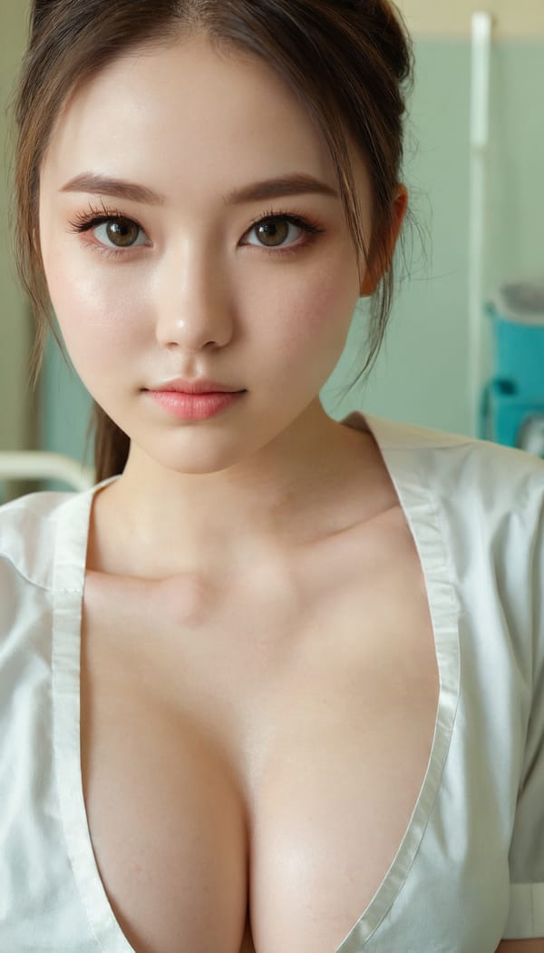 Tags: 21872187, SDXL
{"3": {"inputs": {"seed": 836334306672948, "steps": 32, "cfg": 5.42, "sampler_name": "dpmpp_2m", "scheduler": "karras", "denoise": 1.0, "model": ["27", 0], "positive": ["6", 0], "negative": ["7", 0], "latent_image": ["5", 0]}, "class_type": "KSampler"}, "4": {"inputs": {"ckpt_name": "juggernautxl.safetensors"}, "class_type": "CheckpointLoaderSimple"}, "5": {"inputs": {"width": 768, "height": 1344, "batch_size": 1}, "class_type": "EmptyLatentImage"}, "6": {"inputs": {"text": "22 year old girl, (eyelashes:0.96), (detailed face:0.95), (beautiful eyes:1.08), (idol:1.01), (double eyelids:0.95), (seductive facial expression:0.98), (seductive pose:1.00), (sexy lips:1.04), (slim:1.11), (cute:1.10), (blush:0.96), (temptress:0.95), (pale skin:1.10), (in a seductive pose:0.96), (large perky breasts:1.14), (cleavage:1.12), (thigh gap:0.99), (nurse in uniform:1.11) working in a hospital ward, (portra:1.05), (candid cinema:1.01), (detailed skin:1.09), (film:1.01), (RAW:1.08), (natural looking skin:1.09), (textured skin:1.05), (soft lighting:1.02), (skin fuzz:1.00)", "clip": ["27", 1]}, "class_type": "CLIPTextEncode"}, "7": {"inputs": {"text": "(bad hands:1.08), (watermark:1.05), (worst quality:1.05), (open mouth:1.06), (distorted:1.10), (twisted:1.11), (low resolution:1.08)", "clip": ["27", 1]}, "class_type": "CLIPTextEncode"}, "8": {"inputs": {"samples": ["3", 0], "vae": ["4", 2]}, "class_type": "VAEDecode"}, "25": {"inputs": {"lora_name": "nudify_xl.safetensors", "strength_model": 0.38, "strength_clip": 0.31, "model": ["4", 0], "clip": ["4", 1]}, "class_type": "LoraLoader"}, "26": {"inputs": {"lora_name": "shirtlift_SDXL_v2.safetensors", "strength_model": 0.08, "strength_clip": 0.01, "model": ["25", 0], "clip": ["25", 1]}, "class_type": "LoraLoader"}, "27": {"inputs": {"lora_name": "PerfectEyesXL.safetensors", "strength_model": 0.04, "strength_clip": 0.01, "model": ["26", 0], "clip": ["26", 1]}, "class_type": "LoraLoader"}, "30": {"inputs": {"model_name": "4x_NMKD-Superscale-SP_178000_G.pth"}, "class_type": "UpscaleModelLoader"}, "31": {"inputs": {"upscale_model": ["30", 0], "image": ["8", 0]}, "class_type": "ImageUpscaleWithModel"}, "32": {"inputs": {"upscale_method": "lanczos", "scale_by": 0.5, "image": ["31", 0]}, "class_type": "ImageScaleBy"}, "33": {"inputs": {"pixels": ["32", 0], "vae": ["4", 2]}, "class_type": "VAEEncode"}, "34": {"inputs": {"seed": 836334306672948, "steps": 32, "cfg": 5.42, "sampler_name": "dpmpp_2m", "scheduler": "karras", "denoise": 0.3, "model": ["27", 0], "positive": ["6", 0], "negative": ["7", 0], "latent_image": ["33", 0]}, "class_type": "KSampler"}, "36": {"inputs": {"samples": ["34", 0], "vae": ["4", 2]}, "class_type": "VAEDecode"}, "39": {"inputs": {"filename_prefix": "comfyapi-1732951798573", "images": ["36", 0]}, "class_type": "SaveImage"}}