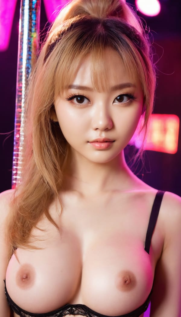 Tags: 21872187, SDXL
{"3": {"inputs": {"seed": 167517144428674, "steps": 32, "cfg": 5.13, "sampler_name": "dpmpp_2m", "scheduler": "karras", "denoise": 1.0, "model": ["27", 0], "positive": ["6", 0], "negative": ["7", 0], "latent_image": ["5", 0]}, "class_type": "KSampler"}, "4": {"inputs": {"ckpt_name": "juggernautxl.safetensors"}, "class_type": "CheckpointLoaderSimple"}, "5": {"inputs": {"width": 768, "height": 1344, "batch_size": 1}, "class_type": "EmptyLatentImage"}, "6": {"inputs": {"text": "23 year old girl, (russian:0.98), (taiwanese:0.97), (idol:1.06), (double eyelids:1.13), (beautiful eyes:0.99), (temptress:1.12), (blush:1.10), (eyelashes:0.96), (seductive pose:0.97), (cute:1.07), (detailed face:1.00), (slim:1.07), (seductive facial expression:1.09), (pale skin:1.05), (sexy lips:1.00), (in a seductive pose:0.96), (large perky breasts:1.07), (cleavage:1.02), (thigh gap:1.10), (a pole dancer:1.06) at a night club, (RAW:1.07), (portra:1.08), (film:1.09), (candid cinema:1.08), (textured skin:1.03), (soft lighting:1.06), (skin fuzz:1.03), (natural looking skin:1.05), (detailed skin:1.08)", "clip": ["27", 1]}, "class_type": "CLIPTextEncode"}, "7": {"inputs": {"text": "(watermark:1.09), (twisted:1.13), (low resolution:1.10), (worst quality:1.06), (open mouth:1.09), (distorted:1.08), (bad hands:1.13)", "clip": ["27", 1]}, "class_type": "CLIPTextEncode"}, "8": {"inputs": {"samples": ["3", 0], "vae": ["4", 2]}, "class_type": "VAEDecode"}, "25": {"inputs": {"lora_name": "nudify_xl.safetensors", "strength_model": 0.27, "strength_clip": 0.39, "model": ["4", 0], "clip": ["4", 1]}, "class_type": "LoraLoader"}, "26": {"inputs": {"lora_name": "shirtlift_SDXL_v2.safetensors", "strength_model": 0.08, "strength_clip": 0.16, "model": ["25", 0], "clip": ["25", 1]}, "class_type": "LoraLoader"}, "27": {"inputs": {"lora_name": "PerfectEyesXL.safetensors", "strength_model": 0.01, "strength_clip": 0.13, "model": ["26", 0], "clip": ["26", 1]}, "class_type": "LoraLoader"}, "30": {"inputs": {"model_name": "4x_NMKD-Superscale-SP_178000_G.pth"}, "class_type": "UpscaleModelLoader"}, "31": {"inputs": {"upscale_model": ["30", 0], "image": ["8", 0]}, "class_type": "ImageUpscaleWithModel"}, "32": {"inputs": {"upscale_method": "lanczos", "scale_by": 0.5, "image": ["31", 0]}, "class_type": "ImageScaleBy"}, "33": {"inputs": {"pixels": ["32", 0], "vae": ["4", 2]}, "class_type": "VAEEncode"}, "34": {"inputs": {"seed": 167517144428674, "steps": 32, "cfg": 5.13, "sampler_name": "dpmpp_2m", "scheduler": "karras", "denoise": 0.3, "model": ["27", 0], "positive": ["6", 0], "negative": ["7", 0], "latent_image": ["33", 0]}, "class_type": "KSampler"}, "36": {"inputs": {"samples": ["34", 0], "vae": ["4", 2]}, "class_type": "VAEDecode"}, "39": {"inputs": {"filename_prefix": "comfyapi-1713673601549", "images": ["36", 0]}, "class_type": "SaveImage"}}