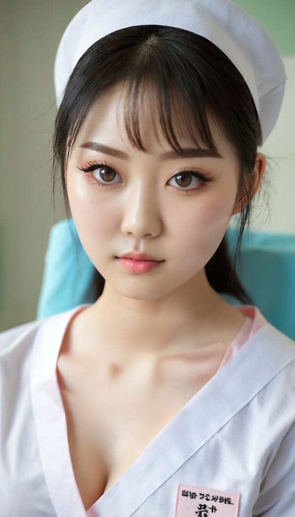 Tags: 21872187, SDXL
{"3": {"inputs": {"seed": 756555628146450, "steps": 64, "cfg": 7.64, "sampler_name": "dpmpp_2m", "scheduler": "karras", "denoise": 1.0, "model": ["27", 0], "positive": ["6", 0], "negative": ["7", 0], "latent_image": ["5", 0]}, "class_type": "KSampler"}, "4": {"inputs": {"ckpt_name": "juggernautxl.safetensors"}, "class_type": "CheckpointLoaderSimple"}, "5": {"inputs": {"width": 768, "height": 1344, "batch_size": 1}, "class_type": "EmptyLatentImage"}, "6": {"inputs": {"text": "18 year old girl, (japanese:0.98), (slim:1.02), (beautiful eyes:0.95), (sexy lips:1.01), (pale skin:1.09), (blush:1.07), (detailed face:1.04), (cute:1.00), (double eyelids:1.12), (seductive facial expression:1.10), (eyelashes:1.13), (seductive pose:1.09), (temptress:0.97), (in a seductive pose:0.97), (large perky breasts:1.01), (cleavage:1.01), (thigh gap:1.00), (nurse in uniform:1.11) working in a hospital ward, (candid cinema:1.01), (portra:1.09), (soft lighting:1.05), (detailed skin:1.01), (film:1.05), (textured skin:1.04), (skin fuzz:1.04), (RAW:1.09), (natural looking skin:1.06)", "clip": ["27", 1]}, "class_type": "CLIPTextEncode"}, "7": {"inputs": {"text": "(worst quality:1.06), (distorted:1.08), (watermark:1.14), (twisted:1.10), (open mouth:1.11), (low resolution:1.06), (bad hands:1.13)", "clip": ["27", 1]}, "class_type": "CLIPTextEncode"}, "8": {"inputs": {"samples": ["3", 0], "vae": ["4", 2]}, "class_type": "VAEDecode"}, "25": {"inputs": {"lora_name": "nudify_xl.safetensors", "strength_model": 0.06, "strength_clip": 0.36, "model": ["4", 0], "clip": ["4", 1]}, "class_type": "LoraLoader"}, "26": {"inputs": {"lora_name": "shirtlift_SDXL_v2.safetensors", "strength_model": 0.1, "strength_clip": 0.18, "model": ["25", 0], "clip": ["25", 1]}, "class_type": "LoraLoader"}, "27": {"inputs": {"lora_name": "PerfectEyesXL.safetensors", "strength_model": 0.18, "strength_clip": 0.01, "model": ["26", 0], "clip": ["26", 1]}, "class_type": "LoraLoader"}, "30": {"inputs": {"model_name": "4x_NMKD-Superscale-SP_178000_G.pth"}, "class_type": "UpscaleModelLoader"}, "31": {"inputs": {"upscale_model": ["30", 0], "image": ["8", 0]}, "class_type": "ImageUpscaleWithModel"}, "32": {"inputs": {"upscale_method": "lanczos", "scale_by": 0.5, "image": ["31", 0]}, "class_type": "ImageScaleBy"}, "33": {"inputs": {"pixels": ["32", 0], "vae": ["4", 2]}, "class_type": "VAEEncode"}, "34": {"inputs": {"seed": 756555628146450, "steps": 64, "cfg": 7.64, "sampler_name": "dpmpp_2m", "scheduler": "karras", "denoise": 0.3, "model": ["27", 0], "positive": ["6", 0], "negative": ["7", 0], "latent_image": ["33", 0]}, "class_type": "KSampler"}, "36": {"inputs": {"samples": ["34", 0], "vae": ["4", 2]}, "class_type": "VAEDecode"}, "39": {"inputs": {"filename_prefix": "comfyapi-1714770019748", "images": ["36", 0]}, "class_type": "SaveImage"}}