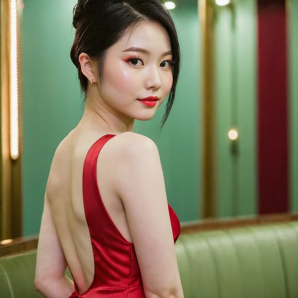 Tags: 21872187, SDXL
{"3": {"inputs": {"seed": 153297019048239, "steps": 64, "cfg": 7.84, "sampler_name": "dpmpp_2m", "scheduler": "karras", "denoise": 1.0, "model": ["27", 0], "positive": ["6", 0], "negative": ["7", 0], "latent_image": ["5", 0]}, "class_type": "KSampler"}, "4": {"inputs": {"ckpt_name": "juggernautxl.safetensors"}, "class_type": "CheckpointLoaderSimple"}, "5": {"inputs": {"width": 1024, "height": 1024, "batch_size": 1}, "class_type": "EmptyLatentImage"}, "6": {"inputs": {"text": "27 year old girl, (ukrainian:1.14), (taiwanese:1.12), (double eyelids:0.97), (pale skin:1.09), (eyelashes:0.99), (seductive facial expression:1.03), (sexy lips:0.96), (beautiful eyes:0.98), (slim:1.05), (cute:1.13), (detailed face:0.98), (temptress:0.98), (blush:1.13), (seductive pose:0.96), (idol:1.12), (perky ass:0.99), (exposed ass:1.13), (looking back:1.00), (sexy ass:1.14), (thigh gap:1.01), (wearing a low-cut red dress:1.12) at a ballroom, (candid cinema:1.06), (portra:1.07), (detailed skin:1.09), (RAW:1.09), (textured skin:1.07), (skin fuzz:1.03), (soft lighting:1.07), (film:1.00), (natural looking skin:1.05)", "clip": ["27", 1]}, "class_type": "CLIPTextEncode"}, "7": {"inputs": {"text": "(bad hands:1.09), (distorted:1.14), (watermark:1.14), (open mouth:1.13), (low resolution:1.12), (worst quality:1.09), (twisted:1.09)", "clip": ["27", 1]}, "class_type": "CLIPTextEncode"}, "8": {"inputs": {"samples": ["3", 0], "vae": ["4", 2]}, "class_type": "VAEDecode"}, "25": {"inputs": {"lora_name": "nudify_xl.safetensors", "strength_model": 0.15, "strength_clip": 0.17, "model": ["4", 0], "clip": ["4", 1]}, "class_type": "LoraLoader"}, "26": {"inputs": {"lora_name": "shirtlift_SDXL_v2.safetensors", "strength_model": 0.18, "strength_clip": 0.09, "model": ["25", 0], "clip": ["25", 1]}, "class_type": "LoraLoader"}, "27": {"inputs": {"lora_name": "PerfectEyesXL.safetensors", "strength_model": 0.03, "strength_clip": 0.03, "model": ["26", 0], "clip": ["26", 1]}, "class_type": "LoraLoader"}, "30": {"inputs": {"model_name": "4x_NMKD-Superscale-SP_178000_G.pth"}, "class_type": "UpscaleModelLoader"}, "31": {"inputs": {"upscale_model": ["30", 0], "image": ["8", 0]}, "class_type": "ImageUpscaleWithModel"}, "32": {"inputs": {"upscale_method": "lanczos", "scale_by": 0.5, "image": ["31", 0]}, "class_type": "ImageScaleBy"}, "33": {"inputs": {"pixels": ["32", 0], "vae": ["4", 2]}, "class_type": "VAEEncode"}, "34": {"inputs": {"seed": 153297019048239, "steps": 64, "cfg": 7.84, "sampler_name": "dpmpp_2m", "scheduler": "karras", "denoise": 0.3, "model": ["27", 0], "positive": ["6", 0], "negative": ["7", 0], "latent_image": ["33", 0]}, "class_type": "KSampler"}, "36": {"inputs": {"samples": ["34", 0], "vae": ["4", 2]}, "class_type": "VAEDecode"}, "39": {"inputs": {"filename_prefix": "comfyapi-1714792891227", "images": ["36", 0]}, "class_type": "SaveImage"}}