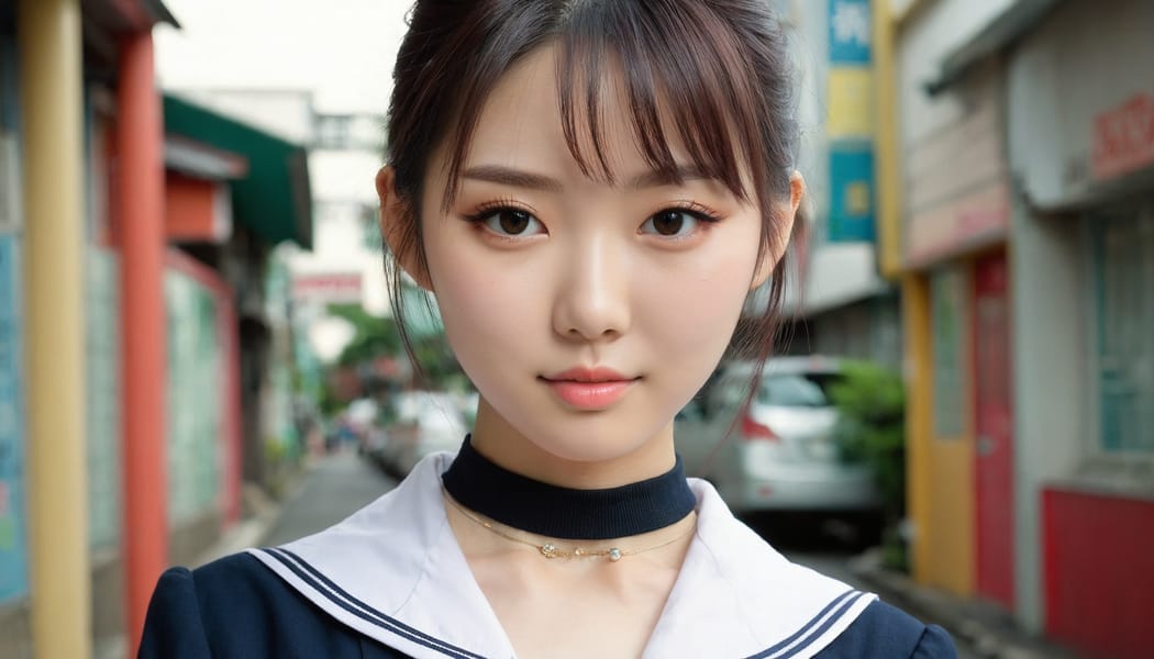 Tags: 21872187, SDXL
{"3": {"inputs": {"seed": 435881131763503, "steps": 64, "cfg": 6.69, "sampler_name": "dpmpp_2m", "scheduler": "karras", "denoise": 1.0, "model": ["27", 0], "positive": ["6", 0], "negative": ["7", 0], "latent_image": ["5", 0]}, "class_type": "KSampler"}, "4": {"inputs": {"ckpt_name": "juggernautxl.safetensors"}, "class_type": "CheckpointLoaderSimple"}, "5": {"inputs": {"width": 1344, "height": 768, "batch_size": 1}, "class_type": "EmptyLatentImage"}, "6": {"inputs": {"text": "23 year old girl, (taiwanese:1.01), (russian:0.98), (japanese:1.11), (blush:1.04), (seductive pose:1.07), (detailed face:1.02), (double eyelids:1.03), (cute:1.09), (slim:1.13), (idol:1.11), (sexy lips:1.00), (beautiful eyes:1.13), (pale skin:1.03), (seductive facial expression:1.14), (temptress:1.07), (eyelashes:1.03), (in a seductive pose:1.07), (large perky breasts:1.10), (cleavage:1.12), (thigh gap:1.11), (school uniform:1.09), choker, busy street, (portra:1.05), (film:1.06), (soft lighting:1.00), (RAW:1.05), (textured skin:1.00), (natural looking skin:1.02), (skin fuzz:1.09), (detailed skin:1.04), (candid cinema:1.07)", "clip": ["27", 1]}, "class_type": "CLIPTextEncode"}, "7": {"inputs": {"text": "(twisted:1.08), (open mouth:1.05), (low resolution:1.05), (watermark:1.14), (bad hands:1.13), (worst quality:1.06), (distorted:1.12)", "clip": ["27", 1]}, "class_type": "CLIPTextEncode"}, "8": {"inputs": {"samples": ["3", 0], "vae": ["4", 2]}, "class_type": "VAEDecode"}, "25": {"inputs": {"lora_name": "nudify_xl.safetensors", "strength_model": 0.23, "strength_clip": 0.36, "model": ["4", 0], "clip": ["4", 1]}, "class_type": "LoraLoader"}, "26": {"inputs": {"lora_name": "shirtlift_SDXL_v2.safetensors", "strength_model": 0.17, "strength_clip": 0.11, "model": ["25", 0], "clip": ["25", 1]}, "class_type": "LoraLoader"}, "27": {"inputs": {"lora_name": "PerfectEyesXL.safetensors", "strength_model": 0.02, "strength_clip": 0.03, "model": ["26", 0], "clip": ["26", 1]}, "class_type": "LoraLoader"}, "30": {"inputs": {"model_name": "4x_NMKD-Superscale-SP_178000_G.pth"}, "class_type": "UpscaleModelLoader"}, "31": {"inputs": {"upscale_model": ["30", 0], "image": ["8", 0]}, "class_type": "ImageUpscaleWithModel"}, "32": {"inputs": {"upscale_method": "lanczos", "scale_by": 0.5, "image": ["31", 0]}, "class_type": "ImageScaleBy"}, "33": {"inputs": {"pixels": ["32", 0], "vae": ["4", 2]}, "class_type": "VAEEncode"}, "34": {"inputs": {"seed": 435881131763503, "steps": 64, "cfg": 6.69, "sampler_name": "dpmpp_2m", "scheduler": "karras", "denoise": 0.3, "model": ["27", 0], "positive": ["6", 0], "negative": ["7", 0], "latent_image": ["33", 0]}, "class_type": "KSampler"}, "36": {"inputs": {"samples": ["34", 0], "vae": ["4", 2]}, "class_type": "VAEDecode"}, "39": {"inputs": {"filename_prefix": "comfyapi-1727058206102", "images": ["36", 0]}, "class_type": "SaveImage"}}